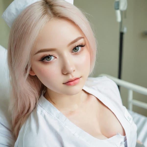 Tags: 21872187, SDXL
{"3": {"inputs": {"seed": 380407452867648, "steps": 32, "cfg": 5.18, "sampler_name": "dpmpp_2m", "scheduler": "karras", "denoise": 1.0, "model": ["27", 0], "positive": ["6", 0], "negative": ["7", 0], "latent_image": ["5", 0]}, "class_type": "KSampler"}, "4": {"inputs": {"ckpt_name": "juggernautxl.safetensors"}, "class_type": "CheckpointLoaderSimple"}, "5": {"inputs": {"width": 1024, "height": 1024, "batch_size": 1}, "class_type": "EmptyLatentImage"}, "6": {"inputs": {"text": "19 year old girl, (seductive facial expression:1.07), (idol:1.13), (sexy lips:1.00), (slim:1.03), (temptress:1.13), (eyelashes:0.95), (detailed face:0.96), (blush:1.14), (pale skin:1.13), (double eyelids:1.14), (beautiful eyes:1.07), (cute:0.96), (seductive pose:1.04), (in a seductive pose:1.07), (large perky breasts:1.02), (cleavage:1.12), (thigh gap:1.06), (nurse in uniform:1.01) working in a hospital ward, (skin fuzz:1.07), (RAW:1.07), (textured skin:1.04), (soft lighting:1.06), (detailed skin:1.04), (portra:1.00), (candid cinema:1.09), (film:1.08), (natural looking skin:1.05)", "clip": ["27", 1]}, "class_type": "CLIPTextEncode"}, "7": {"inputs": {"text": "(low resolution:1.09), (worst quality:1.05), (bad hands:1.09), (watermark:1.09), (distorted:1.13), (twisted:1.14), (open mouth:1.14)", "clip": ["27", 1]}, "class_type": "CLIPTextEncode"}, "8": {"inputs": {"samples": ["3", 0], "vae": ["4", 2]}, "class_type": "VAEDecode"}, "25": {"inputs": {"lora_name": "nudify_xl.safetensors", "strength_model": 0.17, "strength_clip": 0.28, "model": ["4", 0], "clip": ["4", 1]}, "class_type": "LoraLoader"}, "26": {"inputs": {"lora_name": "shirtlift_SDXL_v2.safetensors", "strength_model": 0.07, "strength_clip": 0.11, "model": ["25", 0], "clip": ["25", 1]}, "class_type": "LoraLoader"}, "27": {"inputs": {"lora_name": "PerfectEyesXL.safetensors", "strength_model": 0.06, "strength_clip": 0.0, "model": ["26", 0], "clip": ["26", 1]}, "class_type": "LoraLoader"}, "30": {"inputs": {"model_name": "4x_NMKD-Superscale-SP_178000_G.pth"}, "class_type": "UpscaleModelLoader"}, "31": {"inputs": {"upscale_model": ["30", 0], "image": ["8", 0]}, "class_type": "ImageUpscaleWithModel"}, "32": {"inputs": {"upscale_method": "lanczos", "scale_by": 0.5, "image": ["31", 0]}, "class_type": "ImageScaleBy"}, "33": {"inputs": {"pixels": ["32", 0], "vae": ["4", 2]}, "class_type": "VAEEncode"}, "34": {"inputs": {"seed": 380407452867648, "steps": 32, "cfg": 5.18, "sampler_name": "dpmpp_2m", "scheduler": "karras", "denoise": 0.3, "model": ["27", 0], "positive": ["6", 0], "negative": ["7", 0], "latent_image": ["33", 0]}, "class_type": "KSampler"}, "36": {"inputs": {"samples": ["34", 0], "vae": ["4", 2]}, "class_type": "VAEDecode"}, "39": {"inputs": {"filename_prefix": "comfyapi-1713625275905", "images": ["36", 0]}, "class_type": "SaveImage"}}