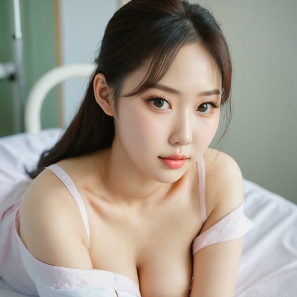 Tags: 21872187, SDXL
{"3": {"inputs": {"seed": 116782425264634, "steps": 32, "cfg": 6.39, "sampler_name": "dpmpp_2m", "scheduler": "karras", "denoise": 1.0, "model": ["27", 0], "positive": ["6", 0], "negative": ["7", 0], "latent_image": ["5", 0]}, "class_type": "KSampler"}, "4": {"inputs": {"ckpt_name": "juggernautxl.safetensors"}, "class_type": "CheckpointLoaderSimple"}, "5": {"inputs": {"width": 1024, "height": 1024, "batch_size": 1}, "class_type": "EmptyLatentImage"}, "6": {"inputs": {"text": "22 year old girl, (korean:0.95), (chinese:1.01), (russian:1.09), (cute:1.04), (double eyelids:0.98), (beautiful eyes:1.06), (eyelashes:1.11), (blush:1.14), (temptress:1.07), (sexy lips:1.03), (seductive pose:0.99), (idol:1.06), (slim:1.13), (seductive facial expression:1.12), (detailed face:1.11), (pale skin:1.08), (on all fours:1.08), (spreading ass cheeks:1.11), (from behind:0.95), (backboob:1.03), (nurse in uniform:0.97) working in a hospital ward, (detailed skin:1.00), (textured skin:1.08), (film:1.05), (soft lighting:1.09), (skin fuzz:1.08), (RAW:1.03), (natural looking skin:1.04), (portra:1.01), (candid cinema:1.01)", "clip": ["27", 1]}, "class_type": "CLIPTextEncode"}, "7": {"inputs": {"text": "(open mouth:1.13), (watermark:1.13), (bad hands:1.07), (worst quality:1.11), (distorted:1.12), (low resolution:1.07), (twisted:1.11)", "clip": ["27", 1]}, "class_type": "CLIPTextEncode"}, "8": {"inputs": {"samples": ["3", 0], "vae": ["4", 2]}, "class_type": "VAEDecode"}, "25": {"inputs": {"lora_name": "nudify_xl.safetensors", "strength_model": 0.11, "strength_clip": 0.34, "model": ["4", 0], "clip": ["4", 1]}, "class_type": "LoraLoader"}, "26": {"inputs": {"lora_name": "shirtlift_SDXL_v2.safetensors", "strength_model": 0.13, "strength_clip": 0.1, "model": ["25", 0], "clip": ["25", 1]}, "class_type": "LoraLoader"}, "27": {"inputs": {"lora_name": "PerfectEyesXL.safetensors", "strength_model": 0.18, "strength_clip": 0.18, "model": ["26", 0], "clip": ["26", 1]}, "class_type": "LoraLoader"}, "30": {"inputs": {"model_name": "4x_NMKD-Superscale-SP_178000_G.pth"}, "class_type": "UpscaleModelLoader"}, "31": {"inputs": {"upscale_model": ["30", 0], "image": ["8", 0]}, "class_type": "ImageUpscaleWithModel"}, "32": {"inputs": {"upscale_method": "lanczos", "scale_by": 0.5, "image": ["31", 0]}, "class_type": "ImageScaleBy"}, "33": {"inputs": {"pixels": ["32", 0], "vae": ["4", 2]}, "class_type": "VAEEncode"}, "34": {"inputs": {"seed": 116782425264634, "steps": 32, "cfg": 6.39, "sampler_name": "dpmpp_2m", "scheduler": "karras", "denoise": 0.3, "model": ["27", 0], "positive": ["6", 0], "negative": ["7", 0], "latent_image": ["33", 0]}, "class_type": "KSampler"}, "36": {"inputs": {"samples": ["34", 0], "vae": ["4", 2]}, "class_type": "VAEDecode"}, "39": {"inputs": {"filename_prefix": "comfyapi-1713363174718", "images": ["36", 0]}, "class_type": "SaveImage"}}