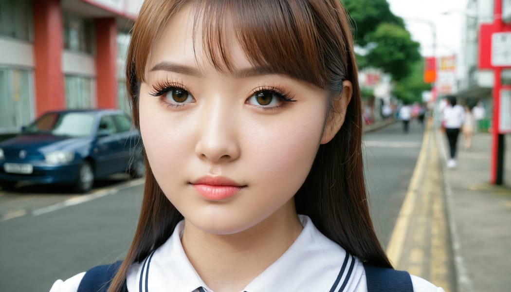 Tags: 21872187, SDXL
{"3": {"inputs": {"seed": 273175995883871, "steps": 64, "cfg": 7.63, "sampler_name": "dpmpp_2m", "scheduler": "karras", "denoise": 1.0, "model": ["27", 0], "positive": ["6", 0], "negative": ["7", 0], "latent_image": ["5", 0]}, "class_type": "KSampler"}, "4": {"inputs": {"ckpt_name": "juggernautxl.safetensors"}, "class_type": "CheckpointLoaderSimple"}, "5": {"inputs": {"width": 1344, "height": 768, "batch_size": 1}, "class_type": "EmptyLatentImage"}, "6": {"inputs": {"text": "24 year old girl, (irish:0.99), (taiwanese:0.96), (eyelashes:1.12), (detailed face:1.10), (blush:1.01), (seductive pose:1.14), (cute:0.95), (sexy lips:1.04), (pale skin:1.01), (beautiful eyes:0.95), (slim:1.10), (seductive facial expression:1.00), (temptress:1.06), (double eyelids:1.03), (in a seductive pose:0.95), (large perky breasts:1.13), (cleavage:1.00), (thigh gap:1.00), (school uniform:1.12), choker, busy street, (portra:1.05), (natural looking skin:1.01), (candid cinema:1.08), (textured skin:1.09), (detailed skin:1.08), (soft lighting:1.08), (RAW:1.05), (skin fuzz:1.08), (film:1.06)", "clip": ["27", 1]}, "class_type": "CLIPTextEncode"}, "7": {"inputs": {"text": "(worst quality:1.09), (bad hands:1.12), (twisted:1.05), (distorted:1.12), (low resolution:1.09), (open mouth:1.05), (watermark:1.14)", "clip": ["27", 1]}, "class_type": "CLIPTextEncode"}, "8": {"inputs": {"samples": ["3", 0], "vae": ["4", 2]}, "class_type": "VAEDecode"}, "25": {"inputs": {"lora_name": "nudify_xl.safetensors", "strength_model": 0.26, "strength_clip": 0.0, "model": ["4", 0], "clip": ["4", 1]}, "class_type": "LoraLoader"}, "26": {"inputs": {"lora_name": "shirtlift_SDXL_v2.safetensors", "strength_model": 0.17, "strength_clip": 0.17, "model": ["25", 0], "clip": ["25", 1]}, "class_type": "LoraLoader"}, "27": {"inputs": {"lora_name": "PerfectEyesXL.safetensors", "strength_model": 0.15, "strength_clip": 0.12, "model": ["26", 0], "clip": ["26", 1]}, "class_type": "LoraLoader"}, "30": {"inputs": {"model_name": "4x_NMKD-Superscale-SP_178000_G.pth"}, "class_type": "UpscaleModelLoader"}, "31": {"inputs": {"upscale_model": ["30", 0], "image": ["8", 0]}, "class_type": "ImageUpscaleWithModel"}, "32": {"inputs": {"upscale_method": "lanczos", "scale_by": 0.5, "image": ["31", 0]}, "class_type": "ImageScaleBy"}, "33": {"inputs": {"pixels": ["32", 0], "vae": ["4", 2]}, "class_type": "VAEEncode"}, "34": {"inputs": {"seed": 273175995883871, "steps": 64, "cfg": 7.63, "sampler_name": "dpmpp_2m", "scheduler": "karras", "denoise": 0.3, "model": ["27", 0], "positive": ["6", 0], "negative": ["7", 0], "latent_image": ["33", 0]}, "class_type": "KSampler"}, "36": {"inputs": {"samples": ["34", 0], "vae": ["4", 2]}, "class_type": "VAEDecode"}, "39": {"inputs": {"filename_prefix": "comfyapi-1714846024837", "images": ["36", 0]}, "class_type": "SaveImage"}}