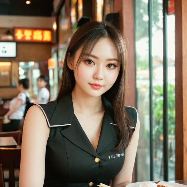 Tags: 21872187, SDXL
{"3": {"inputs": {"seed": 623847441630613, "steps": 32, "cfg": 6.12, "sampler_name": "dpmpp_2m", "scheduler": "karras", "denoise": 1.0, "model": ["27", 0], "positive": ["6", 0], "negative": ["7", 0], "latent_image": ["5", 0]}, "class_type": "KSampler"}, "4": {"inputs": {"ckpt_name": "juggernautxl.safetensors"}, "class_type": "CheckpointLoaderSimple"}, "5": {"inputs": {"width": 1024, "height": 1024, "batch_size": 1}, "class_type": "EmptyLatentImage"}, "6": {"inputs": {"text": "27 year old girl, (beautiful eyes:1.07), (double eyelids:0.95), (seductive pose:1.11), (temptress:1.07), (cute:1.08), (sexy lips:1.00), (seductive facial expression:0.95), (detailed face:0.98), (eyelashes:1.14), (idol:1.05), (slim:1.02), (pale skin:0.96), (in a seductive pose:1.06), (large perky breasts:0.96), (cleavage:0.96), (thigh gap:1.00), (a waitress in uniform:1.03) working at a restaurant, (textured skin:1.02), (natural looking skin:1.01), (RAW:1.08), (film:1.08), (portra:1.05), (skin fuzz:1.01), (soft lighting:1.01), (detailed skin:1.05), (candid cinema:1.02)", "clip": ["27", 1]}, "class_type": "CLIPTextEncode"}, "7": {"inputs": {"text": "(bad hands:1.10), (worst quality:1.06), (watermark:1.13), (twisted:1.14), (distorted:1.08), (open mouth:1.11), (low resolution:1.12)", "clip": ["27", 1]}, "class_type": "CLIPTextEncode"}, "8": {"inputs": {"samples": ["3", 0], "vae": ["4", 2]}, "class_type": "VAEDecode"}, "25": {"inputs": {"lora_name": "nudify_xl.safetensors", "strength_model": 0.33, "strength_clip": 0.15, "model": ["4", 0], "clip": ["4", 1]}, "class_type": "LoraLoader"}, "26": {"inputs": {"lora_name": "shirtlift_SDXL_v2.safetensors", "strength_model": 0.01, "strength_clip": 0.01, "model": ["25", 0], "clip": ["25", 1]}, "class_type": "LoraLoader"}, "27": {"inputs": {"lora_name": "PerfectEyesXL.safetensors", "strength_model": 0.0, "strength_clip": 0.04, "model": ["26", 0], "clip": ["26", 1]}, "class_type": "LoraLoader"}, "30": {"inputs": {"model_name": "4x_NMKD-Superscale-SP_178000_G.pth"}, "class_type": "UpscaleModelLoader"}, "31": {"inputs": {"upscale_model": ["30", 0], "image": ["8", 0]}, "class_type": "ImageUpscaleWithModel"}, "32": {"inputs": {"upscale_method": "lanczos", "scale_by": 0.5, "image": ["31", 0]}, "class_type": "ImageScaleBy"}, "33": {"inputs": {"pixels": ["32", 0], "vae": ["4", 2]}, "class_type": "VAEEncode"}, "34": {"inputs": {"seed": 623847441630613, "steps": 32, "cfg": 6.12, "sampler_name": "dpmpp_2m", "scheduler": "karras", "denoise": 0.3, "model": ["27", 0], "positive": ["6", 0], "negative": ["7", 0], "latent_image": ["33", 0]}, "class_type": "KSampler"}, "36": {"inputs": {"samples": ["34", 0], "vae": ["4", 2]}, "class_type": "VAEDecode"}, "39": {"inputs": {"filename_prefix": "comfyapi-1710944164326", "images": ["36", 0]}, "class_type": "SaveImage"}}