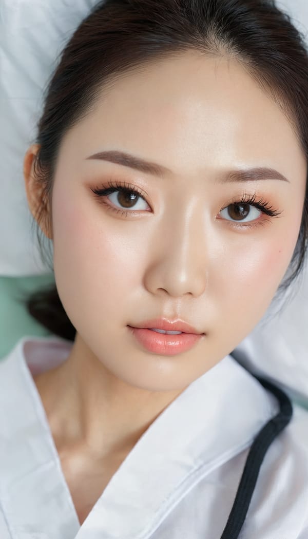 Tags: 21872187, SDXL
{"3": {"inputs": {"seed": 356379185229007, "steps": 32, "cfg": 6.61, "sampler_name": "dpmpp_2m", "scheduler": "karras", "denoise": 1.0, "model": ["27", 0], "positive": ["6", 0], "negative": ["7", 0], "latent_image": ["5", 0]}, "class_type": "KSampler"}, "4": {"inputs": {"ckpt_name": "juggernautxl.safetensors"}, "class_type": "CheckpointLoaderSimple"}, "5": {"inputs": {"width": 768, "height": 1344, "batch_size": 1}, "class_type": "EmptyLatentImage"}, "6": {"inputs": {"text": "27 year old girl, (chinese:1.13), (russian:1.00), (double eyelids:1.03), (seductive pose:0.96), (seductive facial expression:1.03), (sexy lips:1.05), (idol:0.99), (eyelashes:1.08), (blush:1.03), (pale skin:1.11), (beautiful eyes:1.00), (slim:1.04), (detailed face:1.01), (cute:1.08), (temptress:1.10), (in a seductive pose:1.05), (large perky breasts:0.97), (cleavage:1.13), (thigh gap:1.00), (nurse in uniform:1.11) working in a hospital ward, (skin fuzz:1.06), (film:1.07), (natural looking skin:1.09), (detailed skin:1.03), (RAW:1.06), (candid cinema:1.08), (textured skin:1.01), (portra:1.04), (soft lighting:1.02)", "clip": ["27", 1]}, "class_type": "CLIPTextEncode"}, "7": {"inputs": {"text": "(distorted:1.08), (twisted:1.11), (bad hands:1.11), (watermark:1.09), (worst quality:1.11)", "clip": ["27", 1]}, "class_type": "CLIPTextEncode"}, "8": {"inputs": {"samples": ["3", 0], "vae": ["4", 2]}, "class_type": "VAEDecode"}, "25": {"inputs": {"lora_name": "nudify_xl.safetensors", "strength_model": 0.13, "strength_clip": 0.38, "model": ["4", 0], "clip": ["4", 1]}, "class_type": "LoraLoader"}, "26": {"inputs": {"lora_name": "shirtlift_SDXL_v2.safetensors", "strength_model": 0.03, "strength_clip": 0.04, "model": ["25", 0], "clip": ["25", 1]}, "class_type": "LoraLoader"}, "27": {"inputs": {"lora_name": "PerfectEyesXL.safetensors", "strength_model": 0.08, "strength_clip": 0.01, "model": ["26", 0], "clip": ["26", 1]}, "class_type": "LoraLoader"}, "30": {"inputs": {"model_name": "4x_NMKD-Superscale-SP_178000_G.pth"}, "class_type": "UpscaleModelLoader"}, "31": {"inputs": {"upscale_model": ["30", 0], "image": ["8", 0]}, "class_type": "ImageUpscaleWithModel"}, "32": {"inputs": {"upscale_method": "lanczos", "scale_by": 0.5, "image": ["31", 0]}, "class_type": "ImageScaleBy"}, "33": {"inputs": {"pixels": ["32", 0], "vae": ["4", 2]}, "class_type": "VAEEncode"}, "34": {"inputs": {"seed": 356379185229007, "steps": 32, "cfg": 6.61, "sampler_name": "dpmpp_2m", "scheduler": "karras", "denoise": 0.3, "model": ["27", 0], "positive": ["6", 0], "negative": ["7", 0], "latent_image": ["33", 0]}, "class_type": "KSampler"}, "36": {"inputs": {"samples": ["34", 0], "vae": ["4", 2]}, "class_type": "VAEDecode"}, "39": {"inputs": {"filename_prefix": "comfyapi-1724484099734", "images": ["36", 0]}, "class_type": "SaveImage"}}