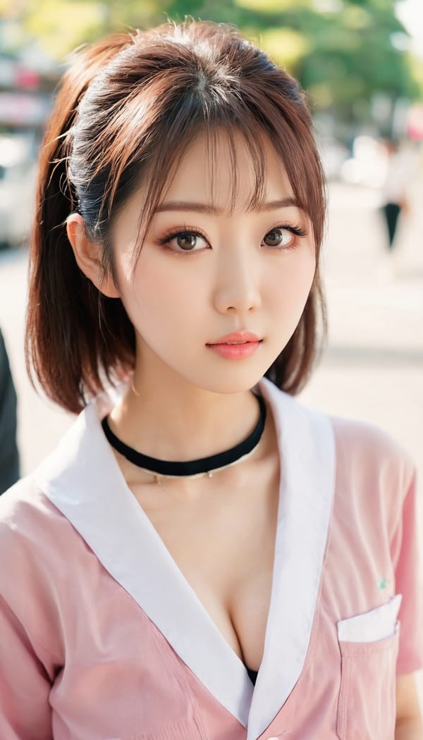 Tags: 21872187, SDXL
{"3": {"inputs": {"seed": 996112530471502, "steps": 64, "cfg": 5.68, "sampler_name": "dpmpp_2m", "scheduler": "karras", "denoise": 1.0, "model": ["27", 0], "positive": ["6", 0], "negative": ["7", 0], "latent_image": ["5", 0]}, "class_type": "KSampler"}, "4": {"inputs": {"ckpt_name": "juggernautxl.safetensors"}, "class_type": "CheckpointLoaderSimple"}, "5": {"inputs": {"width": 768, "height": 1344, "batch_size": 1}, "class_type": "EmptyLatentImage"}, "6": {"inputs": {"text": "23 year old girl, (japanese:1.01), (taiwanese:1.10), (double eyelids:1.09), (cute:0.98), (beautiful eyes:1.03), (eyelashes:1.12), (idol:1.07), (detailed face:1.03), (temptress:1.03), (seductive pose:1.10), (blush:1.14), (seductive facial expression:1.04), (pale skin:1.07), (sexy lips:1.04), (in a seductive pose:1.12), (large perky breasts:1.11), (cleavage:1.08), (thigh gap:1.08), (school uniform:0.99), choker, busy street, (skin fuzz:1.05), (candid cinema:1.05), (textured skin:1.00), (portra:1.09), (film:1.07), (RAW:1.07), (soft lighting:1.01), (natural looking skin:1.04), (detailed skin:1.01)", "clip": ["27", 1]}, "class_type": "CLIPTextEncode"}, "7": {"inputs": {"text": "(watermark:1.05), (low resolution:1.05), (twisted:1.11), (worst quality:1.06), (distorted:1.11), (bad hands:1.11)", "clip": ["27", 1]}, "class_type": "CLIPTextEncode"}, "8": {"inputs": {"samples": ["3", 0], "vae": ["4", 2]}, "class_type": "VAEDecode"}, "25": {"inputs": {"lora_name": "nudify_xl.safetensors", "strength_model": 0.19, "strength_clip": 0.15, "model": ["4", 0], "clip": ["4", 1]}, "class_type": "LoraLoader"}, "26": {"inputs": {"lora_name": "shirtlift_SDXL_v2.safetensors", "strength_model": 0.03, "strength_clip": 0.02, "model": ["25", 0], "clip": ["25", 1]}, "class_type": "LoraLoader"}, "27": {"inputs": {"lora_name": "PerfectEyesXL.safetensors", "strength_model": 0.08, "strength_clip": 0.09, "model": ["26", 0], "clip": ["26", 1]}, "class_type": "LoraLoader"}, "30": {"inputs": {"model_name": "4x_NMKD-Superscale-SP_178000_G.pth"}, "class_type": "UpscaleModelLoader"}, "31": {"inputs": {"upscale_model": ["30", 0], "image": ["8", 0]}, "class_type": "ImageUpscaleWithModel"}, "32": {"inputs": {"upscale_method": "lanczos", "scale_by": 0.5, "image": ["31", 0]}, "class_type": "ImageScaleBy"}, "33": {"inputs": {"pixels": ["32", 0], "vae": ["4", 2]}, "class_type": "VAEEncode"}, "34": {"inputs": {"seed": 996112530471502, "steps": 64, "cfg": 5.68, "sampler_name": "dpmpp_2m", "scheduler": "karras", "denoise": 0.3, "model": ["27", 0], "positive": ["6", 0], "negative": ["7", 0], "latent_image": ["33", 0]}, "class_type": "KSampler"}, "36": {"inputs": {"samples": ["34", 0], "vae": ["4", 2]}, "class_type": "VAEDecode"}, "39": {"inputs": {"filename_prefix": "comfyapi-1714893272029", "images": ["36", 0]}, "class_type": "SaveImage"}}