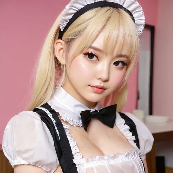 Tags: 21872187, SDXL
{"3": {"inputs": {"seed": 902051935835598, "steps": 64, "cfg": 6.18, "sampler_name": "dpmpp_2m", "scheduler": "karras", "denoise": 1.0, "model": ["27", 0], "positive": ["6", 0], "negative": ["7", 0], "latent_image": ["5", 0]}, "class_type": "KSampler"}, "4": {"inputs": {"ckpt_name": "juggernautxl.safetensors"}, "class_type": "CheckpointLoaderSimple"}, "5": {"inputs": {"width": 1024, "height": 1024, "batch_size": 1}, "class_type": "EmptyLatentImage"}, "6": {"inputs": {"text": "28 year old girl, (sexy lips:1.01), (cute:1.08), (double eyelids:1.00), (eyelashes:1.08), (blush:1.09), (slim:1.11), (pale skin:1.05), (idol:1.06), (beautiful eyes:0.97), (detailed face:0.98), (seductive facial expression:0.97), (seductive pose:0.97), (perky ass:1.13), (exposed ass:1.09), (looking back:1.13), (sexy ass:1.06), (thigh gap:1.00), in a (skimpy maid costume:1.09) working at a maid cafe, choker, bowtie, headband, pleated skirt, (RAW:1.05), (natural looking skin:1.08), (candid cinema:1.08), (portra:1.03), (soft lighting:1.01), (textured skin:1.03), (film:1.04)", "clip": ["27", 1]}, "class_type": "CLIPTextEncode"}, "7": {"inputs": {"text": "(twisted:1.07), (low resolution:1.10), (bad hands:1.13), (distorted:1.12), (open mouth:1.09), (watermark:1.13)", "clip": ["27", 1]}, "class_type": "CLIPTextEncode"}, "8": {"inputs": {"samples": ["3", 0], "vae": ["4", 2]}, "class_type": "VAEDecode"}, "25": {"inputs": {"lora_name": "nudify_xl.safetensors", "strength_model": 0.36, "strength_clip": 0.07, "model": ["4", 0], "clip": ["4", 1]}, "class_type": "LoraLoader"}, "26": {"inputs": {"lora_name": "shirtlift_SDXL_v2.safetensors", "strength_model": 0.19, "strength_clip": 0.18, "model": ["25", 0], "clip": ["25", 1]}, "class_type": "LoraLoader"}, "27": {"inputs": {"lora_name": "PerfectEyesXL.safetensors", "strength_model": 0.04, "strength_clip": 0.01, "model": ["26", 0], "clip": ["26", 1]}, "class_type": "LoraLoader"}, "30": {"inputs": {"model_name": "4x_NMKD-Superscale-SP_178000_G.pth"}, "class_type": "UpscaleModelLoader"}, "31": {"inputs": {"upscale_model": ["30", 0], "image": ["8", 0]}, "class_type": "ImageUpscaleWithModel"}, "32": {"inputs": {"upscale_method": "lanczos", "scale_by": 0.5, "image": ["31", 0]}, "class_type": "ImageScaleBy"}, "33": {"inputs": {"pixels": ["32", 0], "vae": ["4", 2]}, "class_type": "VAEEncode"}, "34": {"inputs": {"seed": 902051935835598, "steps": 64, "cfg": 6.18, "sampler_name": "dpmpp_2m", "scheduler": "karras", "denoise": 0.3, "model": ["27", 0], "positive": ["6", 0], "negative": ["7", 0], "latent_image": ["33", 0]}, "class_type": "KSampler"}, "36": {"inputs": {"samples": ["34", 0], "vae": ["4", 2]}, "class_type": "VAEDecode"}, "39": {"inputs": {"filename_prefix": "comfyapi-1718904365191", "images": ["36", 0]}, "class_type": "SaveImage"}}