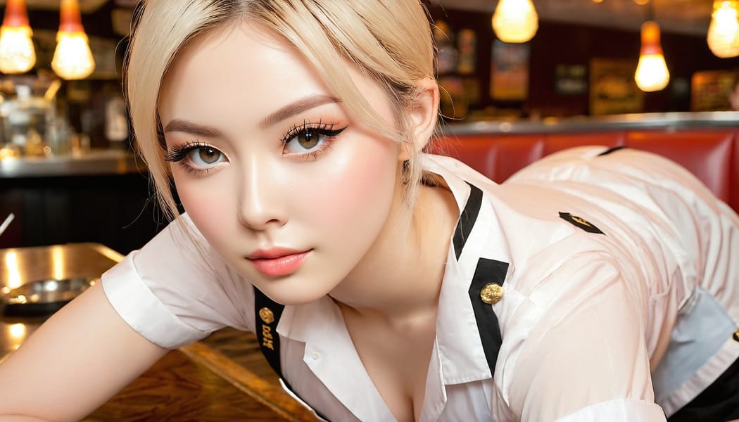 Tags: 21872187, SDXL
{"3": {"inputs": {"seed": 720230582735841, "steps": 64, "cfg": 7.66, "sampler_name": "dpmpp_2m", "scheduler": "karras", "denoise": 1.0, "model": ["27", 0], "positive": ["6", 0], "negative": ["7", 0], "latent_image": ["5", 0]}, "class_type": "KSampler"}, "4": {"inputs": {"ckpt_name": "juggernautxl.safetensors"}, "class_type": "CheckpointLoaderSimple"}, "5": {"inputs": {"width": 1344, "height": 768, "batch_size": 1}, "class_type": "EmptyLatentImage"}, "6": {"inputs": {"text": "25 year old girl, (sexy lips:0.97), (eyelashes:1.00), (idol:1.06), (blush:0.98), (seductive pose:1.00), (detailed face:1.03), (pale skin:1.14), (beautiful eyes:0.98), (slim:1.12), (double eyelids:1.06), (cute:1.08), (temptress:1.12), (on all fours:1.04), (spreading ass cheeks:1.01), (from behind:1.10), (backboob:1.09), (a waitress in uniform:1.06) working at a restaurant, (soft lighting:1.09), (film:1.05), (natural looking skin:1.06), (textured skin:1.04), (portra:1.04), (candid cinema:1.02), (RAW:1.02), (skin fuzz:1.00), (detailed skin:1.04)", "clip": ["27", 1]}, "class_type": "CLIPTextEncode"}, "7": {"inputs": {"text": "(distorted:1.12), (watermark:1.14), (low resolution:1.11), (open mouth:1.13), (twisted:1.12), (worst quality:1.07), (bad hands:1.10)", "clip": ["27", 1]}, "class_type": "CLIPTextEncode"}, "8": {"inputs": {"samples": ["3", 0], "vae": ["4", 2]}, "class_type": "VAEDecode"}, "25": {"inputs": {"lora_name": "nudify_xl.safetensors", "strength_model": 0.31, "strength_clip": 0.19, "model": ["4", 0], "clip": ["4", 1]}, "class_type": "LoraLoader"}, "26": {"inputs": {"lora_name": "shirtlift_SDXL_v2.safetensors", "strength_model": 0.05, "strength_clip": 0.13, "model": ["25", 0], "clip": ["25", 1]}, "class_type": "LoraLoader"}, "27": {"inputs": {"lora_name": "PerfectEyesXL.safetensors", "strength_model": 0.01, "strength_clip": 0.04, "model": ["26", 0], "clip": ["26", 1]}, "class_type": "LoraLoader"}, "30": {"inputs": {"model_name": "4x_NMKD-Superscale-SP_178000_G.pth"}, "class_type": "UpscaleModelLoader"}, "31": {"inputs": {"upscale_model": ["30", 0], "image": ["8", 0]}, "class_type": "ImageUpscaleWithModel"}, "32": {"inputs": {"upscale_method": "lanczos", "scale_by": 0.5, "image": ["31", 0]}, "class_type": "ImageScaleBy"}, "33": {"inputs": {"pixels": ["32", 0], "vae": ["4", 2]}, "class_type": "VAEEncode"}, "34": {"inputs": {"seed": 720230582735841, "steps": 64, "cfg": 7.66, "sampler_name": "dpmpp_2m", "scheduler": "karras", "denoise": 0.3, "model": ["27", 0], "positive": ["6", 0], "negative": ["7", 0], "latent_image": ["33", 0]}, "class_type": "KSampler"}, "36": {"inputs": {"samples": ["34", 0], "vae": ["4", 2]}, "class_type": "VAEDecode"}, "39": {"inputs": {"filename_prefix": "comfyapi-1713522561151", "images": ["36", 0]}, "class_type": "SaveImage"}}