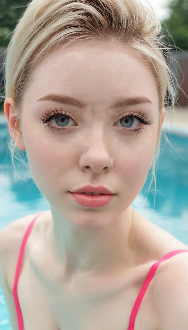 Tags: 21872187, SDXL
{"3": {"inputs": {"seed": 123610685881645, "steps": 64, "cfg": 7.04, "sampler_name": "dpmpp_2m", "scheduler": "karras", "denoise": 1.0, "model": ["27", 0], "positive": ["6", 0], "negative": ["7", 0], "latent_image": ["5", 0]}, "class_type": "KSampler"}, "4": {"inputs": {"ckpt_name": "juggernautxl.safetensors"}, "class_type": "CheckpointLoaderSimple"}, "5": {"inputs": {"width": 768, "height": 1344, "batch_size": 1}, "class_type": "EmptyLatentImage"}, "6": {"inputs": {"text": "19 year old girl, (irish:1.00), (blush:1.06), (temptress:1.09), (double eyelids:1.01), (sexy lips:1.12), (seductive facial expression:1.03), (pale skin:1.13), (detailed face:0.96), (idol:1.08), (slim:1.12), (eyelashes:1.13), (cute:1.14), (beautiful eyes:1.06), (seductive pose:0.99), (perky ass:1.07), (exposed ass:1.07), (looking back:1.06), (sexy ass:0.97), (thigh gap:0.99), (in a swimsuit:0.98) at a pool, (skin fuzz:1.08), (natural looking skin:1.02), (RAW:1.08), (film:1.05), (detailed skin:1.02), (candid cinema:1.06), (portra:1.06), (textured skin:1.04)", "clip": ["27", 1]}, "class_type": "CLIPTextEncode"}, "7": {"inputs": {"text": "(twisted:1.08), (worst quality:1.08), (watermark:1.12), (distorted:1.14), (low resolution:1.09), (bad hands:1.13)", "clip": ["27", 1]}, "class_type": "CLIPTextEncode"}, "8": {"inputs": {"samples": ["3", 0], "vae": ["4", 2]}, "class_type": "VAEDecode"}, "25": {"inputs": {"lora_name": "nudify_xl.safetensors", "strength_model": 0.31, "strength_clip": 0.08, "model": ["4", 0], "clip": ["4", 1]}, "class_type": "LoraLoader"}, "26": {"inputs": {"lora_name": "shirtlift_SDXL_v2.safetensors", "strength_model": 0.14, "strength_clip": 0.04, "model": ["25", 0], "clip": ["25", 1]}, "class_type": "LoraLoader"}, "27": {"inputs": {"lora_name": "PerfectEyesXL.safetensors", "strength_model": 0.08, "strength_clip": 0.13, "model": ["26", 0], "clip": ["26", 1]}, "class_type": "LoraLoader"}, "30": {"inputs": {"model_name": "4x_NMKD-Superscale-SP_178000_G.pth"}, "class_type": "UpscaleModelLoader"}, "31": {"inputs": {"upscale_model": ["30", 0], "image": ["8", 0]}, "class_type": "ImageUpscaleWithModel"}, "32": {"inputs": {"upscale_method": "lanczos", "scale_by": 0.5, "image": ["31", 0]}, "class_type": "ImageScaleBy"}, "33": {"inputs": {"pixels": ["32", 0], "vae": ["4", 2]}, "class_type": "VAEEncode"}, "34": {"inputs": {"seed": 123610685881645, "steps": 64, "cfg": 7.04, "sampler_name": "dpmpp_2m", "scheduler": "karras", "denoise": 0.3, "model": ["27", 0], "positive": ["6", 0], "negative": ["7", 0], "latent_image": ["33", 0]}, "class_type": "KSampler"}, "36": {"inputs": {"samples": ["34", 0], "vae": ["4", 2]}, "class_type": "VAEDecode"}, "39": {"inputs": {"filename_prefix": "comfyapi-1714289259656", "images": ["36", 0]}, "class_type": "SaveImage"}}