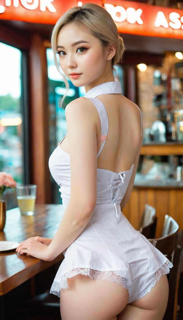 Tags: 21872187, SDXL
{"3": {"inputs": {"seed": 678947817746907, "steps": 32, "cfg": 7.75, "sampler_name": "dpmpp_2m", "scheduler": "karras", "denoise": 1.0, "model": ["27", 0], "positive": ["6", 0], "negative": ["7", 0], "latent_image": ["5", 0]}, "class_type": "KSampler"}, "4": {"inputs": {"ckpt_name": "juggernautxl.safetensors"}, "class_type": "CheckpointLoaderSimple"}, "5": {"inputs": {"width": 768, "height": 1344, "batch_size": 1}, "class_type": "EmptyLatentImage"}, "6": {"inputs": {"text": "27 year old girl, (ukrainian:1.13), (russian:1.03), (japanese:1.06), (slim:1.05), (blush:1.04), (cute:0.99), (eyelashes:1.01), (temptress:1.03), (seductive pose:1.05), (sexy lips:1.08), (pale skin:0.98), (idol:1.01), (beautiful eyes:1.13), (double eyelids:0.96), (seductive facial expression:0.99), (perky ass:1.12), (exposed ass:1.06), (looking back:1.04), (sexy ass:0.97), (thigh gap:1.10), (a waitress in uniform:1.06) working at a restaurant, (skin fuzz:1.08), (detailed skin:1.03), (soft lighting:1.03), (RAW:1.06), (natural looking skin:1.07), (candid cinema:1.00), (portra:1.08), (textured skin:1.05), (film:1.03)", "clip": ["27", 1]}, "class_type": "CLIPTextEncode"}, "7": {"inputs": {"text": "(bad hands:1.06), (distorted:1.09), (low resolution:1.07), (worst quality:1.09), (twisted:1.14), (open mouth:1.08)", "clip": ["27", 1]}, "class_type": "CLIPTextEncode"}, "8": {"inputs": {"samples": ["3", 0], "vae": ["4", 2]}, "class_type": "VAEDecode"}, "25": {"inputs": {"lora_name": "nudify_xl.safetensors", "strength_model": 0.28, "strength_clip": 0.08, "model": ["4", 0], "clip": ["4", 1]}, "class_type": "LoraLoader"}, "26": {"inputs": {"lora_name": "shirtlift_SDXL_v2.safetensors", "strength_model": 0.19, "strength_clip": 0.09, "model": ["25", 0], "clip": ["25", 1]}, "class_type": "LoraLoader"}, "27": {"inputs": {"lora_name": "PerfectEyesXL.safetensors", "strength_model": 0.1, "strength_clip": 0.13, "model": ["26", 0], "clip": ["26", 1]}, "class_type": "LoraLoader"}, "30": {"inputs": {"model_name": "4x_NMKD-Superscale-SP_178000_G.pth"}, "class_type": "UpscaleModelLoader"}, "31": {"inputs": {"upscale_model": ["30", 0], "image": ["8", 0]}, "class_type": "ImageUpscaleWithModel"}, "32": {"inputs": {"upscale_method": "lanczos", "scale_by": 0.5, "image": ["31", 0]}, "class_type": "ImageScaleBy"}, "33": {"inputs": {"pixels": ["32", 0], "vae": ["4", 2]}, "class_type": "VAEEncode"}, "34": {"inputs": {"seed": 678947817746907, "steps": 32, "cfg": 7.75, "sampler_name": "dpmpp_2m", "scheduler": "karras", "denoise": 0.3, "model": ["27", 0], "positive": ["6", 0], "negative": ["7", 0], "latent_image": ["33", 0]}, "class_type": "KSampler"}, "36": {"inputs": {"samples": ["34", 0], "vae": ["4", 2]}, "class_type": "VAEDecode"}, "39": {"inputs": {"filename_prefix": "comfyapi-1735291672200", "images": ["36", 0]}, "class_type": "SaveImage"}}