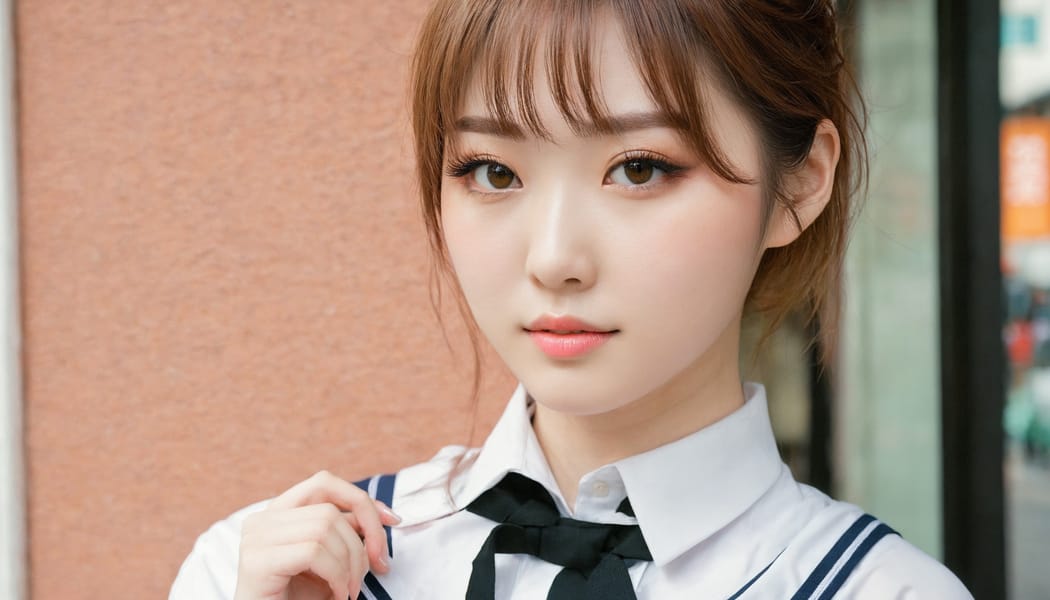 Tags: 21872187, SDXL
{"3": {"inputs": {"seed": 394486453294326, "steps": 64, "cfg": 5.01, "sampler_name": "dpmpp_2m", "scheduler": "karras", "denoise": 1.0, "model": ["27", 0], "positive": ["6", 0], "negative": ["7", 0], "latent_image": ["5", 0]}, "class_type": "KSampler"}, "4": {"inputs": {"ckpt_name": "juggernautxl.safetensors"}, "class_type": "CheckpointLoaderSimple"}, "5": {"inputs": {"width": 1344, "height": 768, "batch_size": 1}, "class_type": "EmptyLatentImage"}, "6": {"inputs": {"text": "25 year old girl, (japanese:1.11), (taiwanese:1.10), (irish:1.03), (korean:1.03), (seductive pose:1.14), (slim:1.03), (cute:1.12), (blush:1.11), (beautiful eyes:1.11), (detailed face:0.98), (temptress:1.02), (eyelashes:1.06), (double eyelids:0.99), (pale skin:1.06), (idol:0.95), (seductive facial expression:1.06), (sexy lips:0.95), (in a seductive pose:1.02), (large perky breasts:0.97), (cleavage:1.11), (thigh gap:0.99), (school uniform:1.14), choker, busy street, (natural looking skin:1.09), (film:1.03), (soft lighting:1.05), (RAW:1.09), (textured skin:1.03), (portra:1.07), (detailed skin:1.01), (candid cinema:1.01), (skin fuzz:1.05)", "clip": ["27", 1]}, "class_type": "CLIPTextEncode"}, "7": {"inputs": {"text": "(worst quality:1.08), (low resolution:1.07), (watermark:1.13), (open mouth:1.14), (twisted:1.07), (distorted:1.14), (bad hands:1.07)", "clip": ["27", 1]}, "class_type": "CLIPTextEncode"}, "8": {"inputs": {"samples": ["3", 0], "vae": ["4", 2]}, "class_type": "VAEDecode"}, "25": {"inputs": {"lora_name": "nudify_xl.safetensors", "strength_model": 0.39, "strength_clip": 0.15, "model": ["4", 0], "clip": ["4", 1]}, "class_type": "LoraLoader"}, "26": {"inputs": {"lora_name": "shirtlift_SDXL_v2.safetensors", "strength_model": 0.08, "strength_clip": 0.16, "model": ["25", 0], "clip": ["25", 1]}, "class_type": "LoraLoader"}, "27": {"inputs": {"lora_name": "PerfectEyesXL.safetensors", "strength_model": 0.0, "strength_clip": 0.08, "model": ["26", 0], "clip": ["26", 1]}, "class_type": "LoraLoader"}, "30": {"inputs": {"model_name": "4x_NMKD-Superscale-SP_178000_G.pth"}, "class_type": "UpscaleModelLoader"}, "31": {"inputs": {"upscale_model": ["30", 0], "image": ["8", 0]}, "class_type": "ImageUpscaleWithModel"}, "32": {"inputs": {"upscale_method": "lanczos", "scale_by": 0.5, "image": ["31", 0]}, "class_type": "ImageScaleBy"}, "33": {"inputs": {"pixels": ["32", 0], "vae": ["4", 2]}, "class_type": "VAEEncode"}, "34": {"inputs": {"seed": 394486453294326, "steps": 64, "cfg": 5.01, "sampler_name": "dpmpp_2m", "scheduler": "karras", "denoise": 0.3, "model": ["27", 0], "positive": ["6", 0], "negative": ["7", 0], "latent_image": ["33", 0]}, "class_type": "KSampler"}, "36": {"inputs": {"samples": ["34", 0], "vae": ["4", 2]}, "class_type": "VAEDecode"}, "39": {"inputs": {"filename_prefix": "comfyapi-1718396372372", "images": ["36", 0]}, "class_type": "SaveImage"}}