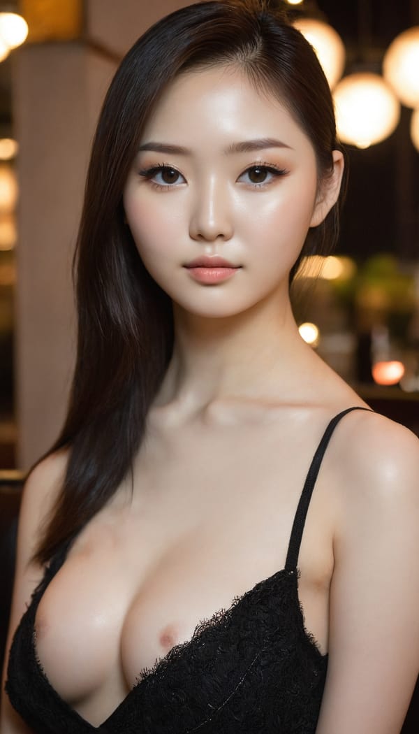 Tags: 21872187, SDXL
{"3": {"inputs": {"seed": 881773381227689, "steps": 64, "cfg": 5.26, "sampler_name": "dpmpp_2m", "scheduler": "karras", "denoise": 1.0, "model": ["27", 0], "positive": ["6", 0], "negative": ["7", 0], "latent_image": ["5", 0]}, "class_type": "KSampler"}, "4": {"inputs": {"ckpt_name": "juggernautxl.safetensors"}, "class_type": "CheckpointLoaderSimple"}, "5": {"inputs": {"width": 768, "height": 1344, "batch_size": 1}, "class_type": "EmptyLatentImage"}, "6": {"inputs": {"text": "22 year old girl, (ukrainian:1.01), (korean:1.13), (seductive pose:0.98), (seductive facial expression:1.03), (pale skin:0.95), (temptress:0.98), (eyelashes:1.10), (slim:1.10), (detailed face:1.01), (sexy lips:1.05), (idol:0.99), (blush:1.07), (beautiful eyes:1.07), (double eyelids:1.12), (cute:1.04), (in a seductive pose:1.11), (large perky breasts:0.96), (cleavage:1.02), (thigh gap:0.99), (wearing a little black dress:1.05) at a fine dining restaurant, (RAW:1.02), (candid cinema:1.01), (film:1.00), (portra:1.07), (skin fuzz:1.07), (soft lighting:1.00), (textured skin:1.09), (natural looking skin:1.09), (detailed skin:1.00)", "clip": ["27", 1]}, "class_type": "CLIPTextEncode"}, "7": {"inputs": {"text": "(open mouth:1.13), (bad hands:1.11), (distorted:1.11), (low resolution:1.12), (worst quality:1.07), (twisted:1.09), (watermark:1.08)", "clip": ["27", 1]}, "class_type": "CLIPTextEncode"}, "8": {"inputs": {"samples": ["3", 0], "vae": ["4", 2]}, "class_type": "VAEDecode"}, "25": {"inputs": {"lora_name": "nudify_xl.safetensors", "strength_model": 0.25, "strength_clip": 0.01, "model": ["4", 0], "clip": ["4", 1]}, "class_type": "LoraLoader"}, "26": {"inputs": {"lora_name": "shirtlift_SDXL_v2.safetensors", "strength_model": 0.1, "strength_clip": 0.05, "model": ["25", 0], "clip": ["25", 1]}, "class_type": "LoraLoader"}, "27": {"inputs": {"lora_name": "PerfectEyesXL.safetensors", "strength_model": 0.12, "strength_clip": 0.13, "model": ["26", 0], "clip": ["26", 1]}, "class_type": "LoraLoader"}, "30": {"inputs": {"model_name": "4x_NMKD-Superscale-SP_178000_G.pth"}, "class_type": "UpscaleModelLoader"}, "31": {"inputs": {"upscale_model": ["30", 0], "image": ["8", 0]}, "class_type": "ImageUpscaleWithModel"}, "32": {"inputs": {"upscale_method": "lanczos", "scale_by": 0.5, "image": ["31", 0]}, "class_type": "ImageScaleBy"}, "33": {"inputs": {"pixels": ["32", 0], "vae": ["4", 2]}, "class_type": "VAEEncode"}, "34": {"inputs": {"seed": 881773381227689, "steps": 64, "cfg": 5.26, "sampler_name": "dpmpp_2m", "scheduler": "karras", "denoise": 0.3, "model": ["27", 0], "positive": ["6", 0], "negative": ["7", 0], "latent_image": ["33", 0]}, "class_type": "KSampler"}, "36": {"inputs": {"samples": ["34", 0], "vae": ["4", 2]}, "class_type": "VAEDecode"}, "39": {"inputs": {"filename_prefix": "comfyapi-1726817082795", "images": ["36", 0]}, "class_type": "SaveImage"}}