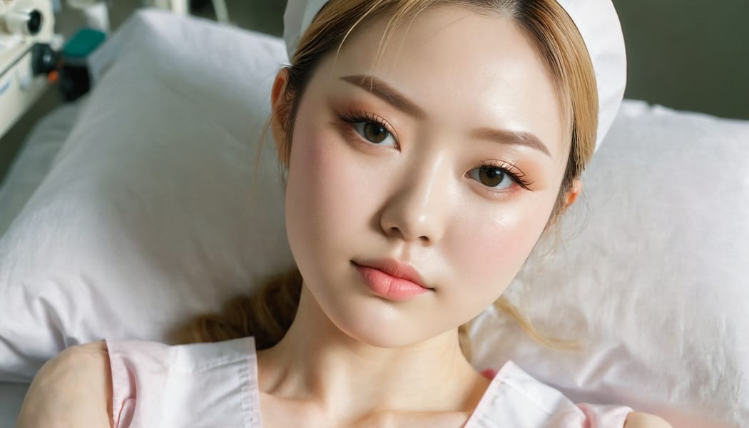 Tags: 21872187, SDXL
{"3": {"inputs": {"seed": 267386483007057, "steps": 32, "cfg": 6.44, "sampler_name": "dpmpp_2m", "scheduler": "karras", "denoise": 1.0, "model": ["27", 0], "positive": ["6", 0], "negative": ["7", 0], "latent_image": ["5", 0]}, "class_type": "KSampler"}, "4": {"inputs": {"ckpt_name": "juggernautxl.safetensors"}, "class_type": "CheckpointLoaderSimple"}, "5": {"inputs": {"width": 1344, "height": 768, "batch_size": 1}, "class_type": "EmptyLatentImage"}, "6": {"inputs": {"text": "23 year old girl, (japanese:0.97), (irish:1.05), (eyelashes:1.02), (seductive facial expression:1.06), (temptress:0.98), (pale skin:1.11), (double eyelids:1.05), (cute:0.97), (slim:1.00), (blush:1.11), (detailed face:1.09), (idol:0.97), (sexy lips:1.14), (beautiful eyes:1.11), (on all fours:1.03), (spreading ass cheeks:0.97), (from behind:1.08), (backboob:1.01), (nurse in uniform:1.06) working in a hospital ward, (RAW:1.05), (detailed skin:1.05), (soft lighting:1.07), (textured skin:1.00), (natural looking skin:1.07), (portra:1.06), (film:1.02), (candid cinema:1.03), (skin fuzz:1.01)", "clip": ["27", 1]}, "class_type": "CLIPTextEncode"}, "7": {"inputs": {"text": "(low resolution:1.06), (distorted:1.10), (worst quality:1.08), (twisted:1.06), (bad hands:1.13), (watermark:1.05), (open mouth:1.09)", "clip": ["27", 1]}, "class_type": "CLIPTextEncode"}, "8": {"inputs": {"samples": ["3", 0], "vae": ["4", 2]}, "class_type": "VAEDecode"}, "25": {"inputs": {"lora_name": "nudify_xl.safetensors", "strength_model": 0.07, "strength_clip": 0.19, "model": ["4", 0], "clip": ["4", 1]}, "class_type": "LoraLoader"}, "26": {"inputs": {"lora_name": "shirtlift_SDXL_v2.safetensors", "strength_model": 0.1, "strength_clip": 0.19, "model": ["25", 0], "clip": ["25", 1]}, "class_type": "LoraLoader"}, "27": {"inputs": {"lora_name": "PerfectEyesXL.safetensors", "strength_model": 0.1, "strength_clip": 0.14, "model": ["26", 0], "clip": ["26", 1]}, "class_type": "LoraLoader"}, "30": {"inputs": {"model_name": "4x_NMKD-Superscale-SP_178000_G.pth"}, "class_type": "UpscaleModelLoader"}, "31": {"inputs": {"upscale_model": ["30", 0], "image": ["8", 0]}, "class_type": "ImageUpscaleWithModel"}, "32": {"inputs": {"upscale_method": "lanczos", "scale_by": 0.5, "image": ["31", 0]}, "class_type": "ImageScaleBy"}, "33": {"inputs": {"pixels": ["32", 0], "vae": ["4", 2]}, "class_type": "VAEEncode"}, "34": {"inputs": {"seed": 267386483007057, "steps": 32, "cfg": 6.44, "sampler_name": "dpmpp_2m", "scheduler": "karras", "denoise": 0.3, "model": ["27", 0], "positive": ["6", 0], "negative": ["7", 0], "latent_image": ["33", 0]}, "class_type": "KSampler"}, "36": {"inputs": {"samples": ["34", 0], "vae": ["4", 2]}, "class_type": "VAEDecode"}, "39": {"inputs": {"filename_prefix": "comfyapi-1732836448235", "images": ["36", 0]}, "class_type": "SaveImage"}}