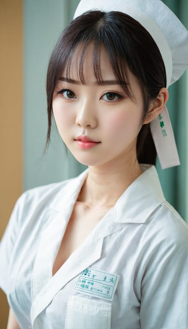 Tags: 21872187, SDXL
{"3": {"inputs": {"seed": 680151564662162, "steps": 64, "cfg": 7.38, "sampler_name": "dpmpp_2m", "scheduler": "karras", "denoise": 1.0, "model": ["27", 0], "positive": ["6", 0], "negative": ["7", 0], "latent_image": ["5", 0]}, "class_type": "KSampler"}, "4": {"inputs": {"ckpt_name": "juggernautxl.safetensors"}, "class_type": "CheckpointLoaderSimple"}, "5": {"inputs": {"width": 768, "height": 1344, "batch_size": 1}, "class_type": "EmptyLatentImage"}, "6": {"inputs": {"text": "23 year old girl, (japanese:1.10), (chinese:0.99), (blush:1.06), (pale skin:1.09), (beautiful eyes:0.96), (seductive pose:1.05), (idol:1.08), (detailed face:1.00), (slim:1.12), (double eyelids:0.95), (sexy lips:1.12), (temptress:1.11), (seductive facial expression:1.10), (eyelashes:1.04), (cute:1.13), (in a seductive pose:1.14), (large perky breasts:1.02), (cleavage:0.95), (thigh gap:1.13), (nurse in uniform:1.11) working in a hospital ward, (portra:1.00), (detailed skin:1.03), (soft lighting:1.03), (textured skin:1.09), (skin fuzz:1.04), (film:1.03), (candid cinema:1.02), (natural looking skin:1.04), (RAW:1.04)", "clip": ["27", 1]}, "class_type": "CLIPTextEncode"}, "7": {"inputs": {"text": "(distorted:1.08), (twisted:1.13), (low resolution:1.09), (bad hands:1.14), (worst quality:1.08), (watermark:1.12), (open mouth:1.14)", "clip": ["27", 1]}, "class_type": "CLIPTextEncode"}, "8": {"inputs": {"samples": ["3", 0], "vae": ["4", 2]}, "class_type": "VAEDecode"}, "25": {"inputs": {"lora_name": "nudify_xl.safetensors", "strength_model": 0.19, "strength_clip": 0.04, "model": ["4", 0], "clip": ["4", 1]}, "class_type": "LoraLoader"}, "26": {"inputs": {"lora_name": "shirtlift_SDXL_v2.safetensors", "strength_model": 0.03, "strength_clip": 0.04, "model": ["25", 0], "clip": ["25", 1]}, "class_type": "LoraLoader"}, "27": {"inputs": {"lora_name": "PerfectEyesXL.safetensors", "strength_model": 0.18, "strength_clip": 0.06, "model": ["26", 0], "clip": ["26", 1]}, "class_type": "LoraLoader"}, "30": {"inputs": {"model_name": "4x_NMKD-Superscale-SP_178000_G.pth"}, "class_type": "UpscaleModelLoader"}, "31": {"inputs": {"upscale_model": ["30", 0], "image": ["8", 0]}, "class_type": "ImageUpscaleWithModel"}, "32": {"inputs": {"upscale_method": "lanczos", "scale_by": 0.5, "image": ["31", 0]}, "class_type": "ImageScaleBy"}, "33": {"inputs": {"pixels": ["32", 0], "vae": ["4", 2]}, "class_type": "VAEEncode"}, "34": {"inputs": {"seed": 680151564662162, "steps": 64, "cfg": 7.38, "sampler_name": "dpmpp_2m", "scheduler": "karras", "denoise": 0.3, "model": ["27", 0], "positive": ["6", 0], "negative": ["7", 0], "latent_image": ["33", 0]}, "class_type": "KSampler"}, "36": {"inputs": {"samples": ["34", 0], "vae": ["4", 2]}, "class_type": "VAEDecode"}, "39": {"inputs": {"filename_prefix": "comfyapi-1732638522079", "images": ["36", 0]}, "class_type": "SaveImage"}}