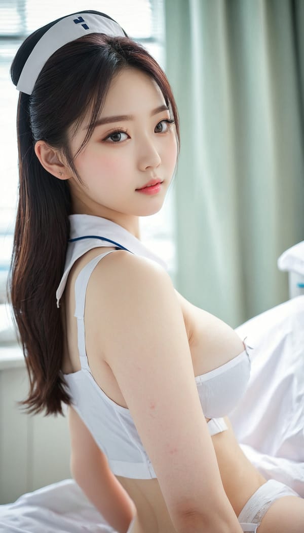 Tags: 21872187, SDXL
{"3": {"inputs": {"seed": 770099781403417, "steps": 64, "cfg": 7.08, "sampler_name": "dpmpp_2m", "scheduler": "karras", "denoise": 1.0, "model": ["27", 0], "positive": ["6", 0], "negative": ["7", 0], "latent_image": ["5", 0]}, "class_type": "KSampler"}, "4": {"inputs": {"ckpt_name": "juggernautxl.safetensors"}, "class_type": "CheckpointLoaderSimple"}, "5": {"inputs": {"width": 768, "height": 1344, "batch_size": 1}, "class_type": "EmptyLatentImage"}, "6": {"inputs": {"text": "22 year old girl, (korean:1.05), (pale skin:1.09), (beautiful eyes:1.09), (idol:1.14), (double eyelids:1.10), (slim:1.02), (eyelashes:1.09), (cute:1.01), (detailed face:1.01), (blush:1.09), (temptress:1.01), (sexy lips:0.99), (seductive pose:1.08), (seductive facial expression:1.07), (in a seductive pose:1.05), (large perky breasts:1.12), (cleavage:1.02), (thigh gap:1.02), (nurse in uniform:1.13) working in a hospital ward, (textured skin:1.06), (soft lighting:1.07), (film:1.09), (candid cinema:1.04), (RAW:1.05), (skin fuzz:1.03), (natural looking skin:1.04), (portra:1.02), (detailed skin:1.04)", "clip": ["27", 1]}, "class_type": "CLIPTextEncode"}, "7": {"inputs": {"text": "(low resolution:1.07), (worst quality:1.05), (bad hands:1.11), (open mouth:1.09), (watermark:1.08), (distorted:1.13), (twisted:1.14)", "clip": ["27", 1]}, "class_type": "CLIPTextEncode"}, "8": {"inputs": {"samples": ["3", 0], "vae": ["4", 2]}, "class_type": "VAEDecode"}, "25": {"inputs": {"lora_name": "nudify_xl.safetensors", "strength_model": 0.18, "strength_clip": 0.32, "model": ["4", 0], "clip": ["4", 1]}, "class_type": "LoraLoader"}, "26": {"inputs": {"lora_name": "shirtlift_SDXL_v2.safetensors", "strength_model": 0.05, "strength_clip": 0.04, "model": ["25", 0], "clip": ["25", 1]}, "class_type": "LoraLoader"}, "27": {"inputs": {"lora_name": "PerfectEyesXL.safetensors", "strength_model": 0.03, "strength_clip": 0.17, "model": ["26", 0], "clip": ["26", 1]}, "class_type": "LoraLoader"}, "30": {"inputs": {"model_name": "4x_NMKD-Superscale-SP_178000_G.pth"}, "class_type": "UpscaleModelLoader"}, "31": {"inputs": {"upscale_model": ["30", 0], "image": ["8", 0]}, "class_type": "ImageUpscaleWithModel"}, "32": {"inputs": {"upscale_method": "lanczos", "scale_by": 0.5, "image": ["31", 0]}, "class_type": "ImageScaleBy"}, "33": {"inputs": {"pixels": ["32", 0], "vae": ["4", 2]}, "class_type": "VAEEncode"}, "34": {"inputs": {"seed": 770099781403417, "steps": 64, "cfg": 7.08, "sampler_name": "dpmpp_2m", "scheduler": "karras", "denoise": 0.3, "model": ["27", 0], "positive": ["6", 0], "negative": ["7", 0], "latent_image": ["33", 0]}, "class_type": "KSampler"}, "36": {"inputs": {"samples": ["34", 0], "vae": ["4", 2]}, "class_type": "VAEDecode"}, "39": {"inputs": {"filename_prefix": "comfyapi-1724587358200", "images": ["36", 0]}, "class_type": "SaveImage"}}