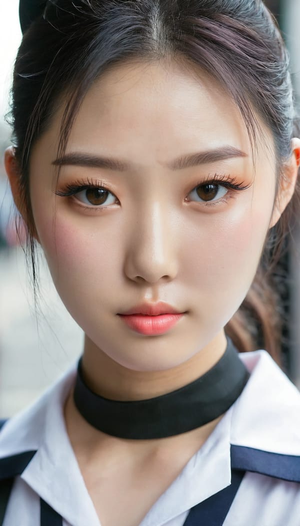 Tags: 21872187, SDXL
{"3": {"inputs": {"seed": 633044773421227, "steps": 64, "cfg": 7.58, "sampler_name": "dpmpp_2m", "scheduler": "karras", "denoise": 1.0, "model": ["27", 0], "positive": ["6", 0], "negative": ["7", 0], "latent_image": ["5", 0]}, "class_type": "KSampler"}, "4": {"inputs": {"ckpt_name": "juggernautxl.safetensors"}, "class_type": "CheckpointLoaderSimple"}, "5": {"inputs": {"width": 768, "height": 1344, "batch_size": 1}, "class_type": "EmptyLatentImage"}, "6": {"inputs": {"text": "20 year old girl, (irish:1.05), (korean:1.09), (chinese:0.96), (sexy lips:0.95), (temptress:1.02), (cute:1.03), (seductive facial expression:1.11), (seductive pose:0.95), (blush:1.03), (detailed face:0.98), (slim:1.00), (eyelashes:1.03), (beautiful eyes:1.02), (pale skin:0.97), (idol:1.02), (double eyelids:1.01), (perky ass:1.09), (exposed ass:1.06), (looking back:0.98), (sexy ass:0.99), (thigh gap:0.98), (school uniform:1.01), choker, busy street, (natural looking skin:1.03), (RAW:1.06), (candid cinema:1.06), (portra:1.05), (skin fuzz:1.04), (textured skin:1.08), (film:1.03), (detailed skin:1.06), (soft lighting:1.01)", "clip": ["27", 1]}, "class_type": "CLIPTextEncode"}, "7": {"inputs": {"text": "(open mouth:1.09), (distorted:1.08), (low resolution:1.09), (bad hands:1.09), (worst quality:1.10), (twisted:1.12), (watermark:1.14)", "clip": ["27", 1]}, "class_type": "CLIPTextEncode"}, "8": {"inputs": {"samples": ["3", 0], "vae": ["4", 2]}, "class_type": "VAEDecode"}, "25": {"inputs": {"lora_name": "nudify_xl.safetensors", "strength_model": 0.22, "strength_clip": 0.25, "model": ["4", 0], "clip": ["4", 1]}, "class_type": "LoraLoader"}, "26": {"inputs": {"lora_name": "shirtlift_SDXL_v2.safetensors", "strength_model": 0.12, "strength_clip": 0.15, "model": ["25", 0], "clip": ["25", 1]}, "class_type": "LoraLoader"}, "27": {"inputs": {"lora_name": "PerfectEyesXL.safetensors", "strength_model": 0.12, "strength_clip": 0.17, "model": ["26", 0], "clip": ["26", 1]}, "class_type": "LoraLoader"}, "30": {"inputs": {"model_name": "4x_NMKD-Superscale-SP_178000_G.pth"}, "class_type": "UpscaleModelLoader"}, "31": {"inputs": {"upscale_model": ["30", 0], "image": ["8", 0]}, "class_type": "ImageUpscaleWithModel"}, "32": {"inputs": {"upscale_method": "lanczos", "scale_by": 0.5, "image": ["31", 0]}, "class_type": "ImageScaleBy"}, "33": {"inputs": {"pixels": ["32", 0], "vae": ["4", 2]}, "class_type": "VAEEncode"}, "34": {"inputs": {"seed": 633044773421227, "steps": 64, "cfg": 7.58, "sampler_name": "dpmpp_2m", "scheduler": "karras", "denoise": 0.3, "model": ["27", 0], "positive": ["6", 0], "negative": ["7", 0], "latent_image": ["33", 0]}, "class_type": "KSampler"}, "36": {"inputs": {"samples": ["34", 0], "vae": ["4", 2]}, "class_type": "VAEDecode"}, "39": {"inputs": {"filename_prefix": "comfyapi-1734718269970", "images": ["36", 0]}, "class_type": "SaveImage"}}