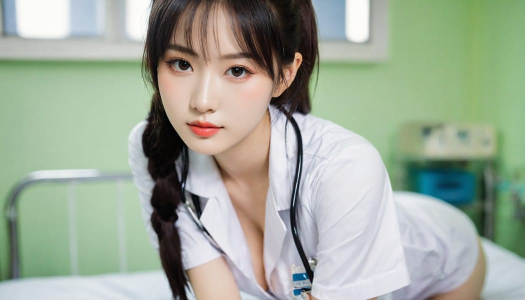 Tags: 21872187, SDXL
{"3": {"inputs": {"seed": 426913013506409, "steps": 64, "cfg": 6.8, "sampler_name": "dpmpp_2m", "scheduler": "karras", "denoise": 1.0, "model": ["27", 0], "positive": ["6", 0], "negative": ["7", 0], "latent_image": ["5", 0]}, "class_type": "KSampler"}, "4": {"inputs": {"ckpt_name": "helloworldxl.safetensors"}, "class_type": "CheckpointLoaderSimple"}, "5": {"inputs": {"width": 1344, "height": 768, "batch_size": 1}, "class_type": "EmptyLatentImage"}, "6": {"inputs": {"text": "19 year old girl, (chinese:1.09), (taiwanese:0.95), (japanese:0.96), (ukrainian:1.01), (eyelashes:1.00), (temptress:1.04), (double eyelids:1.04), (sexy lips:1.14), (cute:0.96), (blush:1.04), (idol:1.01), (pale skin:0.95), (seductive pose:1.01), (slim:0.97), (seductive facial expression:0.96), (detailed face:1.09), (beautiful eyes:0.97), (in a seductive pose:1.13), (large perky breasts:0.99), (cleavage:1.09), (thigh gap:1.00), (nurse in uniform:1.06) working in a hospital ward, (soft lighting:1.05), (natural looking skin:1.03), (textured skin:1.08), (film:1.08), (RAW:1.04), (portra:1.04), (skin fuzz:1.02), (candid cinema:1.03), (detailed skin:1.04)", "clip": ["27", 1]}, "class_type": "CLIPTextEncode"}, "7": {"inputs": {"text": "(worst quality:1.10), (low resolution:1.14), (twisted:1.09), (bad hands:1.09), (open mouth:1.05), (distorted:1.07), (watermark:1.07)", "clip": ["27", 1]}, "class_type": "CLIPTextEncode"}, "8": {"inputs": {"samples": ["3", 0], "vae": ["4", 2]}, "class_type": "VAEDecode"}, "25": {"inputs": {"lora_name": "nudify_xl.safetensors", "strength_model": 0.12, "strength_clip": 0.15, "model": ["4", 0], "clip": ["4", 1]}, "class_type": "LoraLoader"}, "26": {"inputs": {"lora_name": "shirtlift_SDXL_v2.safetensors", "strength_model": 0.02, "strength_clip": 0.13, "model": ["25", 0], "clip": ["25", 1]}, "class_type": "LoraLoader"}, "27": {"inputs": {"lora_name": "PerfectEyesXL.safetensors", "strength_model": 0.11, "strength_clip": 0.11, "model": ["26", 0], "clip": ["26", 1]}, "class_type": "LoraLoader"}, "30": {"inputs": {"model_name": "4x_NMKD-Superscale-SP_178000_G.pth"}, "class_type": "UpscaleModelLoader"}, "31": {"inputs": {"upscale_model": ["30", 0], "image": ["8", 0]}, "class_type": "ImageUpscaleWithModel"}, "32": {"inputs": {"upscale_method": "lanczos", "scale_by": 0.5, "image": ["31", 0]}, "class_type": "ImageScaleBy"}, "33": {"inputs": {"pixels": ["32", 0], "vae": ["4", 2]}, "class_type": "VAEEncode"}, "34": {"inputs": {"seed": 426913013506409, "steps": 64, "cfg": 6.8, "sampler_name": "dpmpp_2m", "scheduler": "karras", "denoise": 0.3, "model": ["27", 0], "positive": ["6", 0], "negative": ["7", 0], "latent_image": ["33", 0]}, "class_type": "KSampler"}, "36": {"inputs": {"samples": ["34", 0], "vae": ["4", 2]}, "class_type": "VAEDecode"}, "39": {"inputs": {"filename_prefix": "comfyapi-1726599440151", "images": ["36", 0]}, "class_type": "SaveImage"}}