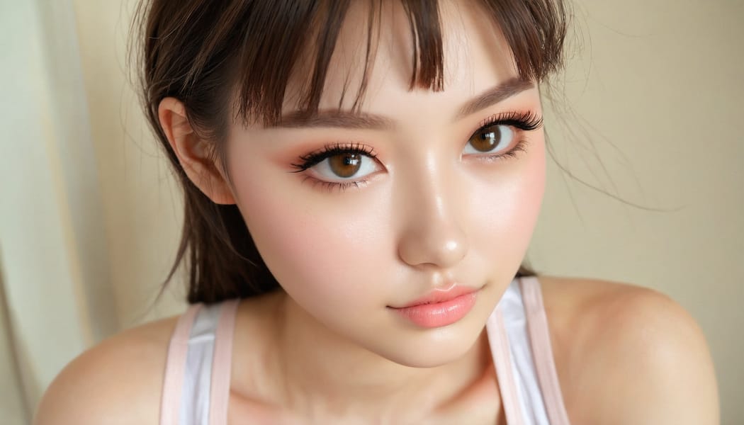 Tags: 21872187, SDXL
{"3": {"inputs": {"seed": 788681982899911, "steps": 64, "cfg": 7.15, "sampler_name": "dpmpp_2m", "scheduler": "karras", "denoise": 1.0, "model": ["27", 0], "positive": ["6", 0], "negative": ["7", 0], "latent_image": ["5", 0]}, "class_type": "KSampler"}, "4": {"inputs": {"ckpt_name": "juggernautxl.safetensors"}, "class_type": "CheckpointLoaderSimple"}, "5": {"inputs": {"width": 1344, "height": 768, "batch_size": 1}, "class_type": "EmptyLatentImage"}, "6": {"inputs": {"text": "20 year old girl, (cute:1.10), (sexy lips:1.07), (blush:1.12), (double eyelids:1.02), (detailed face:1.06), (seductive facial expression:1.06), (temptress:1.09), (pale skin:0.97), (eyelashes:1.14), (idol:1.07), (beautiful eyes:1.12), (seductive pose:1.11), (slim:1.11), (in a seductive pose:1.12), (large perky breasts:1.11), (cleavage:0.95), (thigh gap:0.96), (white tanktop:1.04), busy street, (RAW:1.04), (portra:1.08), (candid cinema:1.09), (soft lighting:1.09), (skin fuzz:1.00), (film:1.07), (detailed skin:1.06), (natural looking skin:1.03), (textured skin:1.05)", "clip": ["27", 1]}, "class_type": "CLIPTextEncode"}, "7": {"inputs": {"text": "(twisted:1.09), (open mouth:1.13), (watermark:1.09), (worst quality:1.08), (low resolution:1.07), (distorted:1.13), (bad hands:1.05)", "clip": ["27", 1]}, "class_type": "CLIPTextEncode"}, "8": {"inputs": {"samples": ["3", 0], "vae": ["4", 2]}, "class_type": "VAEDecode"}, "25": {"inputs": {"lora_name": "nudify_xl.safetensors", "strength_model": 0.06, "strength_clip": 0.0, "model": ["4", 0], "clip": ["4", 1]}, "class_type": "LoraLoader"}, "26": {"inputs": {"lora_name": "shirtlift_SDXL_v2.safetensors", "strength_model": 0.06, "strength_clip": 0.13, "model": ["25", 0], "clip": ["25", 1]}, "class_type": "LoraLoader"}, "27": {"inputs": {"lora_name": "PerfectEyesXL.safetensors", "strength_model": 0.09, "strength_clip": 0.15, "model": ["26", 0], "clip": ["26", 1]}, "class_type": "LoraLoader"}, "30": {"inputs": {"model_name": "4x_NMKD-Superscale-SP_178000_G.pth"}, "class_type": "UpscaleModelLoader"}, "31": {"inputs": {"upscale_model": ["30", 0], "image": ["8", 0]}, "class_type": "ImageUpscaleWithModel"}, "32": {"inputs": {"upscale_method": "lanczos", "scale_by": 0.5, "image": ["31", 0]}, "class_type": "ImageScaleBy"}, "33": {"inputs": {"pixels": ["32", 0], "vae": ["4", 2]}, "class_type": "VAEEncode"}, "34": {"inputs": {"seed": 788681982899911, "steps": 64, "cfg": 7.15, "sampler_name": "dpmpp_2m", "scheduler": "karras", "denoise": 0.3, "model": ["27", 0], "positive": ["6", 0], "negative": ["7", 0], "latent_image": ["33", 0]}, "class_type": "KSampler"}, "36": {"inputs": {"samples": ["34", 0], "vae": ["4", 2]}, "class_type": "VAEDecode"}, "39": {"inputs": {"filename_prefix": "comfyapi-1713968342777", "images": ["36", 0]}, "class_type": "SaveImage"}}