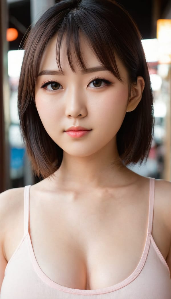 Tags: 21872187, SDXL
{"3": {"inputs": {"seed": 953103471453432, "steps": 64, "cfg": 7.22, "sampler_name": "dpmpp_2m", "scheduler": "karras", "denoise": 1.0, "model": ["27", 0], "positive": ["6", 0], "negative": ["7", 0], "latent_image": ["5", 0]}, "class_type": "KSampler"}, "4": {"inputs": {"ckpt_name": "juggernautXL_v8Rundiffusion.safetensors"}, "class_type": "CheckpointLoaderSimple"}, "5": {"inputs": {"width": 768, "height": 1344, "batch_size": 1}, "class_type": "EmptyLatentImage"}, "6": {"inputs": {"text": "23 year old girl, (japanese:0.97), (sexy lips:1.00), (blush:1.07), (beautiful eyes:1.09), (idol:0.95), (detailed face:1.10), (seductive pose:1.08), (eyelashes:1.08), (seductive facial expression:1.10), (cute:1.12), (temptress:1.04), (pale skin:1.09), (double eyelids:0.97), (in a seductive pose:1.03), (large perky breasts:1.05), (cleavage:1.02), (thigh gap:1.08), (white tanktop:1.00), busy street, (portra:1.05), (textured skin:1.05), (detailed skin:1.05), (film:1.03), (candid cinema:1.06), (soft lighting:1.04), (natural looking skin:1.00), (skin fuzz:1.03), (RAW:1.01)", "clip": ["27", 1]}, "class_type": "CLIPTextEncode"}, "7": {"inputs": {"text": "(low resolution:1.06), (open mouth:1.14), (watermark:1.14), (worst quality:1.13), (twisted:1.08), (distorted:1.09), (bad hands:1.09)", "clip": ["27", 1]}, "class_type": "CLIPTextEncode"}, "8": {"inputs": {"samples": ["3", 0], "vae": ["4", 2]}, "class_type": "VAEDecode"}, "25": {"inputs": {"lora_name": "nudify_xl.safetensors", "strength_model": 0.13, "strength_clip": 0.16, "model": ["4", 0], "clip": ["4", 1]}, "class_type": "LoraLoader"}, "26": {"inputs": {"lora_name": "shirtlift_SDXL_v2.safetensors", "strength_model": 0.1, "strength_clip": 0.15, "model": ["25", 0], "clip": ["25", 1]}, "class_type": "LoraLoader"}, "27": {"inputs": {"lora_name": "PerfectEyesXL.safetensors", "strength_model": 0.05, "strength_clip": 0.06, "model": ["26", 0], "clip": ["26", 1]}, "class_type": "LoraLoader"}, "30": {"inputs": {"model_name": "4x_NMKD-Superscale-SP_178000_G.pth"}, "class_type": "UpscaleModelLoader"}, "31": {"inputs": {"upscale_model": ["30", 0], "image": ["8", 0]}, "class_type": "ImageUpscaleWithModel"}, "32": {"inputs": {"upscale_method": "lanczos", "scale_by": 0.5, "image": ["31", 0]}, "class_type": "ImageScaleBy"}, "33": {"inputs": {"pixels": ["32", 0], "vae": ["4", 2]}, "class_type": "VAEEncode"}, "34": {"inputs": {"seed": 953103471453432, "steps": 64, "cfg": 7.22, "sampler_name": "dpmpp_2m", "scheduler": "karras", "denoise": 0.3, "model": ["27", 0], "positive": ["6", 0], "negative": ["7", 0], "latent_image": ["33", 0]}, "class_type": "KSampler"}, "36": {"inputs": {"samples": ["34", 0], "vae": ["4", 2]}, "class_type": "VAEDecode"}, "39": {"inputs": {"filename_prefix": "comfyapi-1708032375072", "images": ["36", 0]}, "class_type": "SaveImage"}}