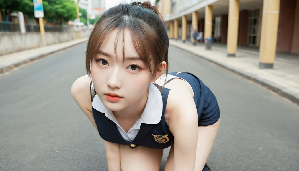 Tags: 21872187, SDXL
{"3": {"inputs": {"seed": 401111061351014, "steps": 32, "cfg": 7.06, "sampler_name": "dpmpp_2m", "scheduler": "karras", "denoise": 1.0, "model": ["27", 0], "positive": ["6", 0], "negative": ["7", 0], "latent_image": ["5", 0]}, "class_type": "KSampler"}, "4": {"inputs": {"ckpt_name": "leosamsHelloworldSDXL_helloworldSDXL32DPO.safetensors"}, "class_type": "CheckpointLoaderSimple"}, "5": {"inputs": {"width": 1344, "height": 768, "batch_size": 1}, "class_type": "EmptyLatentImage"}, "6": {"inputs": {"text": "23 year old girl, (beautiful eyes:1.12), (seductive facial expression:1.14), (idol:1.08), (cute:0.99), (eyelashes:1.00), (slim:1.10), (sexy lips:1.13), (temptress:1.14), (detailed face:0.98), (double eyelids:0.96), (seductive pose:1.03), (pale skin:1.07), (blush:1.05), (on all fours:1.13), (spreading ass cheeks:1.04), (from behind:1.14), (backboob:1.00), (school uniform:1.03), choker, busy street, (detailed skin:1.05), (portra:1.00), (natural looking skin:1.07), (skin fuzz:1.03), (textured skin:1.08), (soft lighting:1.07), (candid cinema:1.01), (RAW:1.09), (film:1.08)", "clip": ["27", 1]}, "class_type": "CLIPTextEncode"}, "7": {"inputs": {"text": "(low resolution:1.07), (twisted:1.08), (bad hands:1.14), (watermark:1.09), (distorted:1.05), (worst quality:1.13), (open mouth:1.13)", "clip": ["27", 1]}, "class_type": "CLIPTextEncode"}, "8": {"inputs": {"samples": ["3", 0], "vae": ["4", 2]}, "class_type": "VAEDecode"}, "25": {"inputs": {"lora_name": "nudify_xl.safetensors", "strength_model": 0.27, "strength_clip": 0.26, "model": ["4", 0], "clip": ["4", 1]}, "class_type": "LoraLoader"}, "26": {"inputs": {"lora_name": "shirtlift_SDXL_v2.safetensors", "strength_model": 0.14, "strength_clip": 0.1, "model": ["25", 0], "clip": ["25", 1]}, "class_type": "LoraLoader"}, "27": {"inputs": {"lora_name": "PerfectEyesXL.safetensors", "strength_model": 0.18, "strength_clip": 0.1, "model": ["26", 0], "clip": ["26", 1]}, "class_type": "LoraLoader"}, "30": {"inputs": {"model_name": "4x_NMKD-Superscale-SP_178000_G.pth"}, "class_type": "UpscaleModelLoader"}, "31": {"inputs": {"upscale_model": ["30", 0], "image": ["8", 0]}, "class_type": "ImageUpscaleWithModel"}, "32": {"inputs": {"upscale_method": "lanczos", "scale_by": 0.5, "image": ["31", 0]}, "class_type": "ImageScaleBy"}, "33": {"inputs": {"pixels": ["32", 0], "vae": ["4", 2]}, "class_type": "VAEEncode"}, "34": {"inputs": {"seed": 401111061351014, "steps": 32, "cfg": 7.06, "sampler_name": "dpmpp_2m", "scheduler": "karras", "denoise": 0.3, "model": ["27", 0], "positive": ["6", 0], "negative": ["7", 0], "latent_image": ["33", 0]}, "class_type": "KSampler"}, "36": {"inputs": {"samples": ["34", 0], "vae": ["4", 2]}, "class_type": "VAEDecode"}, "39": {"inputs": {"filename_prefix": "comfyapi-1707690694313", "images": ["36", 0]}, "class_type": "SaveImage"}}