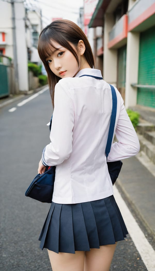 Tags: 21872187, SDXL
{"3": {"inputs": {"seed": 914692565951013, "steps": 32, "cfg": 6.83, "sampler_name": "dpmpp_2m", "scheduler": "karras", "denoise": 1.0, "model": ["27", 0], "positive": ["6", 0], "negative": ["7", 0], "latent_image": ["5", 0]}, "class_type": "KSampler"}, "4": {"inputs": {"ckpt_name": "helloworldxl.safetensors"}, "class_type": "CheckpointLoaderSimple"}, "5": {"inputs": {"width": 768, "height": 1344, "batch_size": 1}, "class_type": "EmptyLatentImage"}, "6": {"inputs": {"text": "21 year old girl, (japanese:1.13), (detailed face:0.98), (slim:0.95), (pale skin:1.12), (blush:0.99), (eyelashes:1.10), (seductive pose:1.14), (double eyelids:1.01), (idol:1.03), (sexy lips:1.03), (seductive facial expression:0.97), (beautiful eyes:1.14), (cute:1.05), (temptress:1.06), (perky ass:0.98), (exposed ass:1.14), (looking back:0.95), (sexy ass:1.05), (thigh gap:1.05), (school uniform:1.09), choker, busy street, (film:1.03), (detailed skin:1.01), (RAW:1.00), (textured skin:1.03), (natural looking skin:1.05), (candid cinema:1.00), (soft lighting:1.06), (skin fuzz:1.05), (portra:1.09)", "clip": ["27", 1]}, "class_type": "CLIPTextEncode"}, "7": {"inputs": {"text": "(distorted:1.11), (worst quality:1.12), (open mouth:1.13), (low resolution:1.12), (twisted:1.07), (watermark:1.14), (bad hands:1.12)", "clip": ["27", 1]}, "class_type": "CLIPTextEncode"}, "8": {"inputs": {"samples": ["3", 0], "vae": ["4", 2]}, "class_type": "VAEDecode"}, "25": {"inputs": {"lora_name": "nudify_xl.safetensors", "strength_model": 0.17, "strength_clip": 0.22, "model": ["4", 0], "clip": ["4", 1]}, "class_type": "LoraLoader"}, "26": {"inputs": {"lora_name": "shirtlift_SDXL_v2.safetensors", "strength_model": 0.15, "strength_clip": 0.16, "model": ["25", 0], "clip": ["25", 1]}, "class_type": "LoraLoader"}, "27": {"inputs": {"lora_name": "PerfectEyesXL.safetensors", "strength_model": 0.15, "strength_clip": 0.03, "model": ["26", 0], "clip": ["26", 1]}, "class_type": "LoraLoader"}, "30": {"inputs": {"model_name": "4x_NMKD-Superscale-SP_178000_G.pth"}, "class_type": "UpscaleModelLoader"}, "31": {"inputs": {"upscale_model": ["30", 0], "image": ["8", 0]}, "class_type": "ImageUpscaleWithModel"}, "32": {"inputs": {"upscale_method": "lanczos", "scale_by": 0.5, "image": ["31", 0]}, "class_type": "ImageScaleBy"}, "33": {"inputs": {"pixels": ["32", 0], "vae": ["4", 2]}, "class_type": "VAEEncode"}, "34": {"inputs": {"seed": 914692565951013, "steps": 32, "cfg": 6.83, "sampler_name": "dpmpp_2m", "scheduler": "karras", "denoise": 0.3, "model": ["27", 0], "positive": ["6", 0], "negative": ["7", 0], "latent_image": ["33", 0]}, "class_type": "KSampler"}, "36": {"inputs": {"samples": ["34", 0], "vae": ["4", 2]}, "class_type": "VAEDecode"}, "39": {"inputs": {"filename_prefix": "comfyapi-1718297837900", "images": ["36", 0]}, "class_type": "SaveImage"}}