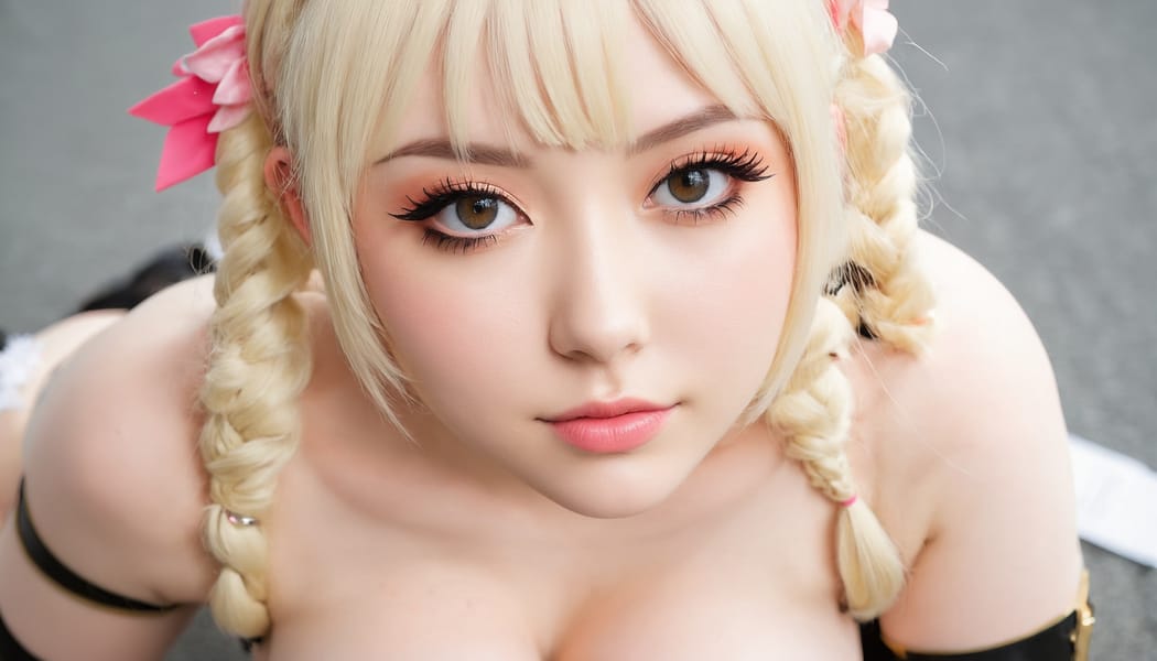 Tags: 21872187, SDXL
{"3": {"inputs": {"seed": 187104194209130, "steps": 64, "cfg": 5.76, "sampler_name": "dpmpp_2m", "scheduler": "karras", "denoise": 1.0, "model": ["27", 0], "positive": ["6", 0], "negative": ["7", 0], "latent_image": ["5", 0]}, "class_type": "KSampler"}, "4": {"inputs": {"ckpt_name": "juggernautxl.safetensors"}, "class_type": "CheckpointLoaderSimple"}, "5": {"inputs": {"width": 1344, "height": 768, "batch_size": 1}, "class_type": "EmptyLatentImage"}, "6": {"inputs": {"text": "26 year old girl, (irish:0.99), (double eyelids:1.13), (seductive pose:1.08), (cute:1.03), (beautiful eyes:1.02), (idol:1.06), (blush:1.12), (slim:1.10), (pale skin:1.09), (seductive facial expression:1.06), (detailed face:1.07), (temptress:1.05), (eyelashes:1.09), (sexy lips:0.97), (perky ass:1.06), (exposed ass:0.99), (looking back:0.99), (sexy ass:1.11), (thigh gap:1.00), (in a cosplay:1.07) at comiket posing for camera, (skin fuzz:1.08), (soft lighting:1.00), (portra:1.05), (RAW:1.07), (detailed skin:1.05), (natural looking skin:1.00), (candid cinema:1.05), (textured skin:1.05), (film:1.07)", "clip": ["27", 1]}, "class_type": "CLIPTextEncode"}, "7": {"inputs": {"text": "(open mouth:1.10), (low resolution:1.10), (distorted:1.13), (watermark:1.10), (twisted:1.12), (worst quality:1.08), (bad hands:1.08)", "clip": ["27", 1]}, "class_type": "CLIPTextEncode"}, "8": {"inputs": {"samples": ["3", 0], "vae": ["4", 2]}, "class_type": "VAEDecode"}, "25": {"inputs": {"lora_name": "nudify_xl.safetensors", "strength_model": 0.34, "strength_clip": 0.39, "model": ["4", 0], "clip": ["4", 1]}, "class_type": "LoraLoader"}, "26": {"inputs": {"lora_name": "shirtlift_SDXL_v2.safetensors", "strength_model": 0.06, "strength_clip": 0.19, "model": ["25", 0], "clip": ["25", 1]}, "class_type": "LoraLoader"}, "27": {"inputs": {"lora_name": "PerfectEyesXL.safetensors", "strength_model": 0.0, "strength_clip": 0.07, "model": ["26", 0], "clip": ["26", 1]}, "class_type": "LoraLoader"}, "30": {"inputs": {"model_name": "4x_NMKD-Superscale-SP_178000_G.pth"}, "class_type": "UpscaleModelLoader"}, "31": {"inputs": {"upscale_model": ["30", 0], "image": ["8", 0]}, "class_type": "ImageUpscaleWithModel"}, "32": {"inputs": {"upscale_method": "lanczos", "scale_by": 0.5, "image": ["31", 0]}, "class_type": "ImageScaleBy"}, "33": {"inputs": {"pixels": ["32", 0], "vae": ["4", 2]}, "class_type": "VAEEncode"}, "34": {"inputs": {"seed": 187104194209130, "steps": 64, "cfg": 5.76, "sampler_name": "dpmpp_2m", "scheduler": "karras", "denoise": 0.3, "model": ["27", 0], "positive": ["6", 0], "negative": ["7", 0], "latent_image": ["33", 0]}, "class_type": "KSampler"}, "36": {"inputs": {"samples": ["34", 0], "vae": ["4", 2]}, "class_type": "VAEDecode"}, "39": {"inputs": {"filename_prefix": "comfyapi-1732165831044", "images": ["36", 0]}, "class_type": "SaveImage"}}