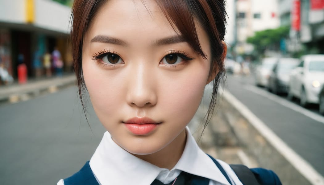 Tags: 21872187, SDXL
{"3": {"inputs": {"seed": 987140201066718, "steps": 64, "cfg": 6.15, "sampler_name": "dpmpp_2m", "scheduler": "karras", "denoise": 1.0, "model": ["27", 0], "positive": ["6", 0], "negative": ["7", 0], "latent_image": ["5", 0]}, "class_type": "KSampler"}, "4": {"inputs": {"ckpt_name": "juggernautxl.safetensors"}, "class_type": "CheckpointLoaderSimple"}, "5": {"inputs": {"width": 1344, "height": 768, "batch_size": 1}, "class_type": "EmptyLatentImage"}, "6": {"inputs": {"text": "23 year old girl, (taiwanese:1.06), (double eyelids:1.07), (temptress:1.13), (detailed face:0.96), (sexy lips:1.12), (pale skin:0.98), (beautiful eyes:1.05), (seductive pose:1.08), (cute:1.08), (slim:0.96), (eyelashes:1.10), (idol:0.96), (seductive facial expression:1.10), (blush:0.99), (perky ass:1.10), (exposed ass:0.96), (looking back:1.03), (sexy ass:1.14), (thigh gap:1.00), (school uniform:1.04), choker, busy street, (RAW:1.04), (textured skin:1.03), (candid cinema:1.02), (film:1.04), (detailed skin:1.05), (soft lighting:1.05), (skin fuzz:1.07), (portra:1.05), (natural looking skin:1.06)", "clip": ["27", 1]}, "class_type": "CLIPTextEncode"}, "7": {"inputs": {"text": "(open mouth:1.09), (worst quality:1.09), (bad hands:1.09), (watermark:1.10), (distorted:1.10), (twisted:1.07), (low resolution:1.12)", "clip": ["27", 1]}, "class_type": "CLIPTextEncode"}, "8": {"inputs": {"samples": ["3", 0], "vae": ["4", 2]}, "class_type": "VAEDecode"}, "25": {"inputs": {"lora_name": "nudify_xl.safetensors", "strength_model": 0.08, "strength_clip": 0.0, "model": ["4", 0], "clip": ["4", 1]}, "class_type": "LoraLoader"}, "26": {"inputs": {"lora_name": "shirtlift_SDXL_v2.safetensors", "strength_model": 0.03, "strength_clip": 0.07, "model": ["25", 0], "clip": ["25", 1]}, "class_type": "LoraLoader"}, "27": {"inputs": {"lora_name": "PerfectEyesXL.safetensors", "strength_model": 0.06, "strength_clip": 0.09, "model": ["26", 0], "clip": ["26", 1]}, "class_type": "LoraLoader"}, "30": {"inputs": {"model_name": "4x_NMKD-Superscale-SP_178000_G.pth"}, "class_type": "UpscaleModelLoader"}, "31": {"inputs": {"upscale_model": ["30", 0], "image": ["8", 0]}, "class_type": "ImageUpscaleWithModel"}, "32": {"inputs": {"upscale_method": "lanczos", "scale_by": 0.5, "image": ["31", 0]}, "class_type": "ImageScaleBy"}, "33": {"inputs": {"pixels": ["32", 0], "vae": ["4", 2]}, "class_type": "VAEEncode"}, "34": {"inputs": {"seed": 987140201066718, "steps": 64, "cfg": 6.15, "sampler_name": "dpmpp_2m", "scheduler": "karras", "denoise": 0.3, "model": ["27", 0], "positive": ["6", 0], "negative": ["7", 0], "latent_image": ["33", 0]}, "class_type": "KSampler"}, "36": {"inputs": {"samples": ["34", 0], "vae": ["4", 2]}, "class_type": "VAEDecode"}, "39": {"inputs": {"filename_prefix": "comfyapi-1713845406342", "images": ["36", 0]}, "class_type": "SaveImage"}}