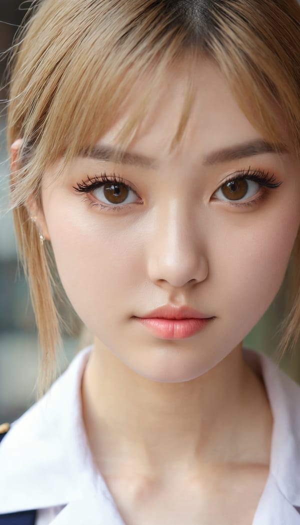 Tags: 21872187, SDXL
{"3": {"inputs": {"seed": 916129318098465, "steps": 32, "cfg": 6.51, "sampler_name": "dpmpp_2m", "scheduler": "karras", "denoise": 1.0, "model": ["27", 0], "positive": ["6", 0], "negative": ["7", 0], "latent_image": ["5", 0]}, "class_type": "KSampler"}, "4": {"inputs": {"ckpt_name": "juggernautxl.safetensors"}, "class_type": "CheckpointLoaderSimple"}, "5": {"inputs": {"width": 768, "height": 1344, "batch_size": 1}, "class_type": "EmptyLatentImage"}, "6": {"inputs": {"text": "27 year old girl, (eyelashes:1.03), (detailed face:1.01), (double eyelids:1.02), (seductive facial expression:0.99), (pale skin:0.98), (sexy lips:0.95), (slim:1.08), (idol:1.13), (seductive pose:0.95), (blush:0.99), (temptress:1.02), (in a seductive pose:0.96), (large perky breasts:0.95), (cleavage:1.10), (thigh gap:1.08), (school uniform:1.08), choker, busy street, (detailed skin:1.00), (soft lighting:1.07), (textured skin:1.04), (film:1.03), (candid cinema:1.00), (skin fuzz:1.02), (RAW:1.01), (natural looking skin:1.05), (portra:1.02)", "clip": ["27", 1]}, "class_type": "CLIPTextEncode"}, "7": {"inputs": {"text": "(worst quality:1.14), (low resolution:1.05), (watermark:1.07), (bad hands:1.05), (open mouth:1.10), (distorted:1.07), (twisted:1.05)", "clip": ["27", 1]}, "class_type": "CLIPTextEncode"}, "8": {"inputs": {"samples": ["3", 0], "vae": ["4", 2]}, "class_type": "VAEDecode"}, "25": {"inputs": {"lora_name": "nudify_xl.safetensors", "strength_model": 0.18, "strength_clip": 0.22, "model": ["4", 0], "clip": ["4", 1]}, "class_type": "LoraLoader"}, "26": {"inputs": {"lora_name": "shirtlift_SDXL_v2.safetensors", "strength_model": 0.14, "strength_clip": 0.08, "model": ["25", 0], "clip": ["25", 1]}, "class_type": "LoraLoader"}, "27": {"inputs": {"lora_name": "PerfectEyesXL.safetensors", "strength_model": 0.14, "strength_clip": 0.04, "model": ["26", 0], "clip": ["26", 1]}, "class_type": "LoraLoader"}, "30": {"inputs": {"model_name": "4x_NMKD-Superscale-SP_178000_G.pth"}, "class_type": "UpscaleModelLoader"}, "31": {"inputs": {"upscale_model": ["30", 0], "image": ["8", 0]}, "class_type": "ImageUpscaleWithModel"}, "32": {"inputs": {"upscale_method": "lanczos", "scale_by": 0.5, "image": ["31", 0]}, "class_type": "ImageScaleBy"}, "33": {"inputs": {"pixels": ["32", 0], "vae": ["4", 2]}, "class_type": "VAEEncode"}, "34": {"inputs": {"seed": 916129318098465, "steps": 32, "cfg": 6.51, "sampler_name": "dpmpp_2m", "scheduler": "karras", "denoise": 0.3, "model": ["27", 0], "positive": ["6", 0], "negative": ["7", 0], "latent_image": ["33", 0]}, "class_type": "KSampler"}, "36": {"inputs": {"samples": ["34", 0], "vae": ["4", 2]}, "class_type": "VAEDecode"}, "39": {"inputs": {"filename_prefix": "comfyapi-1717189684793", "images": ["36", 0]}, "class_type": "SaveImage"}}