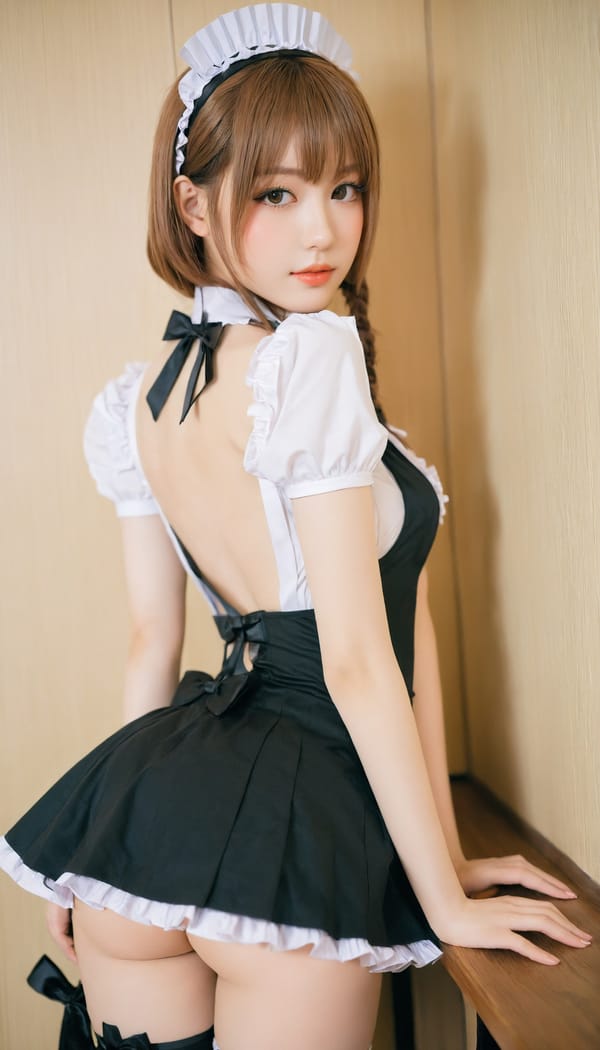 Tags: 21872187, SDXL
{"3": {"inputs": {"seed": 829347950851035, "steps": 64, "cfg": 6.4, "sampler_name": "dpmpp_2m", "scheduler": "karras", "denoise": 1.0, "model": ["27", 0], "positive": ["6", 0], "negative": ["7", 0], "latent_image": ["5", 0]}, "class_type": "KSampler"}, "4": {"inputs": {"ckpt_name": "helloworldxl.safetensors"}, "class_type": "CheckpointLoaderSimple"}, "5": {"inputs": {"width": 768, "height": 1344, "batch_size": 1}, "class_type": "EmptyLatentImage"}, "6": {"inputs": {"text": "26 year old girl, (detailed face:0.97), (seductive pose:1.11), (slim:1.00), (temptress:1.12), (beautiful eyes:1.05), (cute:1.04), (idol:1.13), (blush:1.07), (eyelashes:0.98), (pale skin:0.96), (sexy lips:1.12), (double eyelids:1.05), (perky ass:0.98), (exposed ass:1.05), (looking back:0.98), (sexy ass:1.11), (thigh gap:1.08), in a (skimpy maid costume:1.03) working at a maid cafe, choker, bowtie, headband, pleated skirt, (film:1.00), (detailed skin:1.01), (portra:1.04), (skin fuzz:1.02), (candid cinema:1.03), (textured skin:1.04), (RAW:1.06), (natural looking skin:1.04), (soft lighting:1.07)", "clip": ["27", 1]}, "class_type": "CLIPTextEncode"}, "7": {"inputs": {"text": "(low resolution:1.11), (bad hands:1.09), (distorted:1.14), (worst quality:1.10), (watermark:1.07), (twisted:1.09), (open mouth:1.06)", "clip": ["27", 1]}, "class_type": "CLIPTextEncode"}, "8": {"inputs": {"samples": ["3", 0], "vae": ["4", 2]}, "class_type": "VAEDecode"}, "25": {"inputs": {"lora_name": "nudify_xl.safetensors", "strength_model": 0.09, "strength_clip": 0.15, "model": ["4", 0], "clip": ["4", 1]}, "class_type": "LoraLoader"}, "26": {"inputs": {"lora_name": "shirtlift_SDXL_v2.safetensors", "strength_model": 0.01, "strength_clip": 0.02, "model": ["25", 0], "clip": ["25", 1]}, "class_type": "LoraLoader"}, "27": {"inputs": {"lora_name": "PerfectEyesXL.safetensors", "strength_model": 0.19, "strength_clip": 0.15, "model": ["26", 0], "clip": ["26", 1]}, "class_type": "LoraLoader"}, "30": {"inputs": {"model_name": "4x_NMKD-Superscale-SP_178000_G.pth"}, "class_type": "UpscaleModelLoader"}, "31": {"inputs": {"upscale_model": ["30", 0], "image": ["8", 0]}, "class_type": "ImageUpscaleWithModel"}, "32": {"inputs": {"upscale_method": "lanczos", "scale_by": 0.5, "image": ["31", 0]}, "class_type": "ImageScaleBy"}, "33": {"inputs": {"pixels": ["32", 0], "vae": ["4", 2]}, "class_type": "VAEEncode"}, "34": {"inputs": {"seed": 829347950851035, "steps": 64, "cfg": 6.4, "sampler_name": "dpmpp_2m", "scheduler": "karras", "denoise": 0.3, "model": ["27", 0], "positive": ["6", 0], "negative": ["7", 0], "latent_image": ["33", 0]}, "class_type": "KSampler"}, "36": {"inputs": {"samples": ["34", 0], "vae": ["4", 2]}, "class_type": "VAEDecode"}, "39": {"inputs": {"filename_prefix": "comfyapi-1733101093068", "images": ["36", 0]}, "class_type": "SaveImage"}}