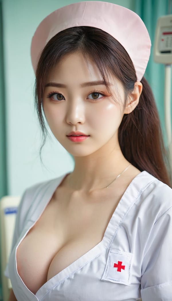 Tags: 21872187, SDXL
{"3": {"inputs": {"seed": 816924314812441, "steps": 64, "cfg": 6.56, "sampler_name": "dpmpp_2m", "scheduler": "karras", "denoise": 1.0, "model": ["27", 0], "positive": ["6", 0], "negative": ["7", 0], "latent_image": ["5", 0]}, "class_type": "KSampler"}, "4": {"inputs": {"ckpt_name": "juggernautxl.safetensors"}, "class_type": "CheckpointLoaderSimple"}, "5": {"inputs": {"width": 768, "height": 1344, "batch_size": 1}, "class_type": "EmptyLatentImage"}, "6": {"inputs": {"text": "20 year old girl, (irish:1.13), (korean:1.12), (beautiful eyes:1.00), (seductive facial expression:0.95), (eyelashes:0.97), (temptress:1.03), (sexy lips:1.11), (idol:1.12), (cute:0.97), (double eyelids:1.01), (blush:0.99), (slim:1.11), (seductive pose:0.96), (detailed face:1.09), (pale skin:1.02), (in a seductive pose:1.06), (large perky breasts:0.99), (cleavage:1.11), (thigh gap:1.10), (nurse in uniform:1.04) working in a hospital ward, (RAW:1.09), (soft lighting:1.00), (textured skin:1.05), (candid cinema:1.00), (portra:1.06), (natural looking skin:1.00), (detailed skin:1.01), (film:1.06), (skin fuzz:1.04)", "clip": ["27", 1]}, "class_type": "CLIPTextEncode"}, "7": {"inputs": {"text": "(watermark:1.06), (worst quality:1.06), (bad hands:1.10), (low resolution:1.10), (open mouth:1.14), (twisted:1.08), (distorted:1.07)", "clip": ["27", 1]}, "class_type": "CLIPTextEncode"}, "8": {"inputs": {"samples": ["3", 0], "vae": ["4", 2]}, "class_type": "VAEDecode"}, "25": {"inputs": {"lora_name": "nudify_xl.safetensors", "strength_model": 0.17, "strength_clip": 0.09, "model": ["4", 0], "clip": ["4", 1]}, "class_type": "LoraLoader"}, "26": {"inputs": {"lora_name": "shirtlift_SDXL_v2.safetensors", "strength_model": 0.06, "strength_clip": 0.08, "model": ["25", 0], "clip": ["25", 1]}, "class_type": "LoraLoader"}, "27": {"inputs": {"lora_name": "PerfectEyesXL.safetensors", "strength_model": 0.02, "strength_clip": 0.19, "model": ["26", 0], "clip": ["26", 1]}, "class_type": "LoraLoader"}, "30": {"inputs": {"model_name": "4x_NMKD-Superscale-SP_178000_G.pth"}, "class_type": "UpscaleModelLoader"}, "31": {"inputs": {"upscale_model": ["30", 0], "image": ["8", 0]}, "class_type": "ImageUpscaleWithModel"}, "32": {"inputs": {"upscale_method": "lanczos", "scale_by": 0.5, "image": ["31", 0]}, "class_type": "ImageScaleBy"}, "33": {"inputs": {"pixels": ["32", 0], "vae": ["4", 2]}, "class_type": "VAEEncode"}, "34": {"inputs": {"seed": 816924314812441, "steps": 64, "cfg": 6.56, "sampler_name": "dpmpp_2m", "scheduler": "karras", "denoise": 0.3, "model": ["27", 0], "positive": ["6", 0], "negative": ["7", 0], "latent_image": ["33", 0]}, "class_type": "KSampler"}, "36": {"inputs": {"samples": ["34", 0], "vae": ["4", 2]}, "class_type": "VAEDecode"}, "39": {"inputs": {"filename_prefix": "comfyapi-1726935647188", "images": ["36", 0]}, "class_type": "SaveImage"}}