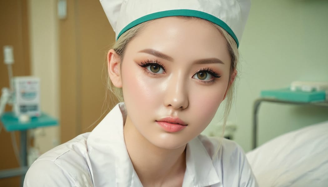 Tags: 21872187, SDXL
{"3": {"inputs": {"seed": 612176004903333, "steps": 32, "cfg": 7.66, "sampler_name": "dpmpp_2m", "scheduler": "karras", "denoise": 1.0, "model": ["27", 0], "positive": ["6", 0], "negative": ["7", 0], "latent_image": ["5", 0]}, "class_type": "KSampler"}, "4": {"inputs": {"ckpt_name": "juggernautxl.safetensors"}, "class_type": "CheckpointLoaderSimple"}, "5": {"inputs": {"width": 1344, "height": 768, "batch_size": 1}, "class_type": "EmptyLatentImage"}, "6": {"inputs": {"text": "20 year old girl, (detailed face:1.02), (seductive pose:1.07), (seductive facial expression:1.14), (eyelashes:1.07), (sexy lips:1.14), (beautiful eyes:1.07), (double eyelids:1.07), (slim:1.07), (blush:1.12), (temptress:1.14), (pale skin:0.97), (cute:0.99), (idol:0.96), (in a seductive pose:1.09), (large perky breasts:1.12), (cleavage:1.06), (thigh gap:1.05), (nurse in uniform:1.10) working in a hospital ward, (film:1.05), (detailed skin:1.08), (natural looking skin:1.08), (RAW:1.00), (candid cinema:1.03), (textured skin:1.01), (skin fuzz:1.04), (portra:1.05), (soft lighting:1.05)", "clip": ["27", 1]}, "class_type": "CLIPTextEncode"}, "7": {"inputs": {"text": "(watermark:1.10), (low resolution:1.11), (open mouth:1.11), (distorted:1.06), (worst quality:1.11), (twisted:1.05), (bad hands:1.06)", "clip": ["27", 1]}, "class_type": "CLIPTextEncode"}, "8": {"inputs": {"samples": ["3", 0], "vae": ["4", 2]}, "class_type": "VAEDecode"}, "25": {"inputs": {"lora_name": "nudify_xl.safetensors", "strength_model": 0.36, "strength_clip": 0.26, "model": ["4", 0], "clip": ["4", 1]}, "class_type": "LoraLoader"}, "26": {"inputs": {"lora_name": "shirtlift_SDXL_v2.safetensors", "strength_model": 0.1, "strength_clip": 0.02, "model": ["25", 0], "clip": ["25", 1]}, "class_type": "LoraLoader"}, "27": {"inputs": {"lora_name": "PerfectEyesXL.safetensors", "strength_model": 0.13, "strength_clip": 0.09, "model": ["26", 0], "clip": ["26", 1]}, "class_type": "LoraLoader"}, "30": {"inputs": {"model_name": "4x_NMKD-Superscale-SP_178000_G.pth"}, "class_type": "UpscaleModelLoader"}, "31": {"inputs": {"upscale_model": ["30", 0], "image": ["8", 0]}, "class_type": "ImageUpscaleWithModel"}, "32": {"inputs": {"upscale_method": "lanczos", "scale_by": 0.5, "image": ["31", 0]}, "class_type": "ImageScaleBy"}, "33": {"inputs": {"pixels": ["32", 0], "vae": ["4", 2]}, "class_type": "VAEEncode"}, "34": {"inputs": {"seed": 612176004903333, "steps": 32, "cfg": 7.66, "sampler_name": "dpmpp_2m", "scheduler": "karras", "denoise": 0.3, "model": ["27", 0], "positive": ["6", 0], "negative": ["7", 0], "latent_image": ["33", 0]}, "class_type": "KSampler"}, "36": {"inputs": {"samples": ["34", 0], "vae": ["4", 2]}, "class_type": "VAEDecode"}, "39": {"inputs": {"filename_prefix": "comfyapi-1714064783213", "images": ["36", 0]}, "class_type": "SaveImage"}}