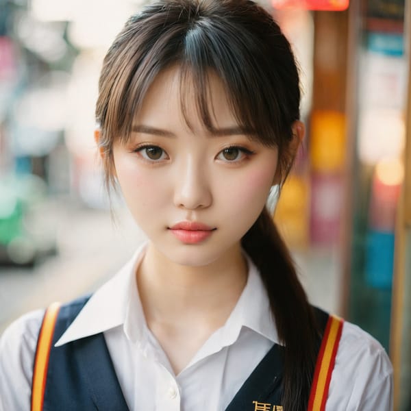 Tags: 21872187, SDXL
{"3": {"inputs": {"seed": 264264911490640, "steps": 32, "cfg": 6.23, "sampler_name": "dpmpp_2m", "scheduler": "karras", "denoise": 1.0, "model": ["27", 0], "positive": ["6", 0], "negative": ["7", 0], "latent_image": ["5", 0]}, "class_type": "KSampler"}, "4": {"inputs": {"ckpt_name": "juggernautxl.safetensors"}, "class_type": "CheckpointLoaderSimple"}, "5": {"inputs": {"width": 1024, "height": 1024, "batch_size": 1}, "class_type": "EmptyLatentImage"}, "6": {"inputs": {"text": "19 year old girl, (taiwanese:1.14), (double eyelids:1.03), (eyelashes:0.97), (sexy lips:1.13), (detailed face:1.07), (seductive facial expression:1.11), (beautiful eyes:0.97), (pale skin:1.11), (cute:1.00), (blush:1.01), (seductive pose:1.03), (slim:1.10), (idol:1.03), (in a seductive pose:1.14), (large perky breasts:1.05), (cleavage:0.98), (thigh gap:1.10), (school uniform:1.05), choker, busy street, (detailed skin:1.02), (skin fuzz:1.08), (natural looking skin:1.01), (RAW:1.07), (candid cinema:1.06), (textured skin:1.08), (film:1.01), (portra:1.02), (soft lighting:1.08)", "clip": ["27", 1]}, "class_type": "CLIPTextEncode"}, "7": {"inputs": {"text": "(open mouth:1.08), (worst quality:1.05), (watermark:1.13), (twisted:1.07), (bad hands:1.11), (low resolution:1.14), (distorted:1.07)", "clip": ["27", 1]}, "class_type": "CLIPTextEncode"}, "8": {"inputs": {"samples": ["3", 0], "vae": ["4", 2]}, "class_type": "VAEDecode"}, "25": {"inputs": {"lora_name": "nudify_xl.safetensors", "strength_model": 0.22, "strength_clip": 0.04, "model": ["4", 0], "clip": ["4", 1]}, "class_type": "LoraLoader"}, "26": {"inputs": {"lora_name": "shirtlift_SDXL_v2.safetensors", "strength_model": 0.02, "strength_clip": 0.03, "model": ["25", 0], "clip": ["25", 1]}, "class_type": "LoraLoader"}, "27": {"inputs": {"lora_name": "PerfectEyesXL.safetensors", "strength_model": 0.04, "strength_clip": 0.17, "model": ["26", 0], "clip": ["26", 1]}, "class_type": "LoraLoader"}, "30": {"inputs": {"model_name": "4x_NMKD-Superscale-SP_178000_G.pth"}, "class_type": "UpscaleModelLoader"}, "31": {"inputs": {"upscale_model": ["30", 0], "image": ["8", 0]}, "class_type": "ImageUpscaleWithModel"}, "32": {"inputs": {"upscale_method": "lanczos", "scale_by": 0.5, "image": ["31", 0]}, "class_type": "ImageScaleBy"}, "33": {"inputs": {"pixels": ["32", 0], "vae": ["4", 2]}, "class_type": "VAEEncode"}, "34": {"inputs": {"seed": 264264911490640, "steps": 32, "cfg": 6.23, "sampler_name": "dpmpp_2m", "scheduler": "karras", "denoise": 0.3, "model": ["27", 0], "positive": ["6", 0], "negative": ["7", 0], "latent_image": ["33", 0]}, "class_type": "KSampler"}, "36": {"inputs": {"samples": ["34", 0], "vae": ["4", 2]}, "class_type": "VAEDecode"}, "39": {"inputs": {"filename_prefix": "comfyapi-1713749262309", "images": ["36", 0]}, "class_type": "SaveImage"}}