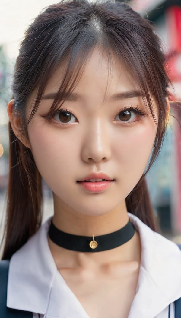 Tags: 21872187, SDXL
{"3": {"inputs": {"seed": 470005225803486, "steps": 64, "cfg": 5.91, "sampler_name": "dpmpp_2m", "scheduler": "karras", "denoise": 1.0, "model": ["27", 0], "positive": ["6", 0], "negative": ["7", 0], "latent_image": ["5", 0]}, "class_type": "KSampler"}, "4": {"inputs": {"ckpt_name": "juggernautxl.safetensors"}, "class_type": "CheckpointLoaderSimple"}, "5": {"inputs": {"width": 768, "height": 1344, "batch_size": 1}, "class_type": "EmptyLatentImage"}, "6": {"inputs": {"text": "18 year old girl, (chinese:1.09), (korean:1.07), (slim:0.97), (detailed face:1.10), (beautiful eyes:1.01), (eyelashes:1.08), (temptress:1.09), (idol:1.00), (seductive facial expression:1.06), (seductive pose:1.06), (sexy lips:0.95), (double eyelids:1.07), (cute:1.09), (blush:0.96), (in a seductive pose:1.12), (large perky breasts:0.98), (cleavage:1.09), (thigh gap:1.14), (school uniform:1.10), choker, busy street, (soft lighting:1.07), (detailed skin:1.03), (RAW:1.05), (textured skin:1.06), (film:1.02), (candid cinema:1.04), (portra:1.06), (natural looking skin:1.03), (skin fuzz:1.03)", "clip": ["27", 1]}, "class_type": "CLIPTextEncode"}, "7": {"inputs": {"text": "(low resolution:1.11), (distorted:1.09), (watermark:1.05), (bad hands:1.09), (twisted:1.05), (worst quality:1.14)", "clip": ["27", 1]}, "class_type": "CLIPTextEncode"}, "8": {"inputs": {"samples": ["3", 0], "vae": ["4", 2]}, "class_type": "VAEDecode"}, "25": {"inputs": {"lora_name": "nudify_xl.safetensors", "strength_model": 0.3, "strength_clip": 0.16, "model": ["4", 0], "clip": ["4", 1]}, "class_type": "LoraLoader"}, "26": {"inputs": {"lora_name": "shirtlift_SDXL_v2.safetensors", "strength_model": 0.1, "strength_clip": 0.04, "model": ["25", 0], "clip": ["25", 1]}, "class_type": "LoraLoader"}, "27": {"inputs": {"lora_name": "PerfectEyesXL.safetensors", "strength_model": 0.01, "strength_clip": 0.16, "model": ["26", 0], "clip": ["26", 1]}, "class_type": "LoraLoader"}, "30": {"inputs": {"model_name": "4x_NMKD-Superscale-SP_178000_G.pth"}, "class_type": "UpscaleModelLoader"}, "31": {"inputs": {"upscale_model": ["30", 0], "image": ["8", 0]}, "class_type": "ImageUpscaleWithModel"}, "32": {"inputs": {"upscale_method": "lanczos", "scale_by": 0.5, "image": ["31", 0]}, "class_type": "ImageScaleBy"}, "33": {"inputs": {"pixels": ["32", 0], "vae": ["4", 2]}, "class_type": "VAEEncode"}, "34": {"inputs": {"seed": 470005225803486, "steps": 64, "cfg": 5.91, "sampler_name": "dpmpp_2m", "scheduler": "karras", "denoise": 0.3, "model": ["27", 0], "positive": ["6", 0], "negative": ["7", 0], "latent_image": ["33", 0]}, "class_type": "KSampler"}, "36": {"inputs": {"samples": ["34", 0], "vae": ["4", 2]}, "class_type": "VAEDecode"}, "39": {"inputs": {"filename_prefix": "comfyapi-1713614691959", "images": ["36", 0]}, "class_type": "SaveImage"}}