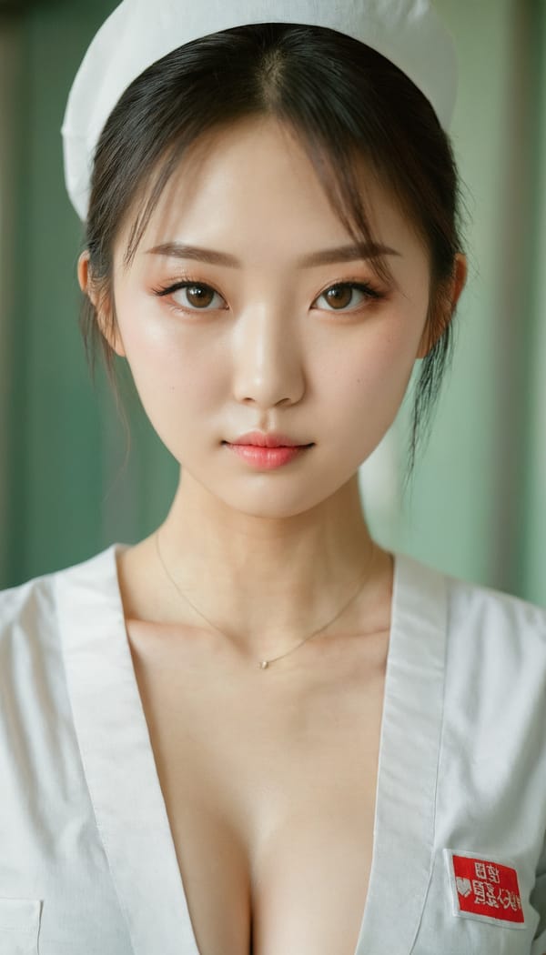 Tags: 21872187, SDXL
{"3": {"inputs": {"seed": 993067131201306, "steps": 32, "cfg": 5.59, "sampler_name": "dpmpp_2m", "scheduler": "karras", "denoise": 1.0, "model": ["27", 0], "positive": ["6", 0], "negative": ["7", 0], "latent_image": ["5", 0]}, "class_type": "KSampler"}, "4": {"inputs": {"ckpt_name": "juggernautxl.safetensors"}, "class_type": "CheckpointLoaderSimple"}, "5": {"inputs": {"width": 768, "height": 1344, "batch_size": 1}, "class_type": "EmptyLatentImage"}, "6": {"inputs": {"text": "20 year old girl, (taiwanese:1.09), (japanese:0.98), (ukrainian:1.05), (double eyelids:0.99), (temptress:1.01), (seductive facial expression:1.05), (slim:1.10), (seductive pose:0.97), (beautiful eyes:1.10), (eyelashes:1.04), (blush:1.09), (pale skin:0.95), (detailed face:1.09), (cute:1.06), (idol:0.97), (in a seductive pose:1.14), (large perky breasts:1.02), (cleavage:1.13), (thigh gap:1.03), (nurse in uniform:1.02) working in a hospital ward, (candid cinema:1.09), (natural looking skin:1.04), (detailed skin:1.03), (film:1.06), (soft lighting:1.07), (textured skin:1.00), (portra:1.05), (RAW:1.07), (skin fuzz:1.03)", "clip": ["27", 1]}, "class_type": "CLIPTextEncode"}, "7": {"inputs": {"text": "(watermark:1.07), (twisted:1.11), (distorted:1.13), (worst quality:1.08), (open mouth:1.09), (low resolution:1.06), (bad hands:1.10)", "clip": ["27", 1]}, "class_type": "CLIPTextEncode"}, "8": {"inputs": {"samples": ["3", 0], "vae": ["4", 2]}, "class_type": "VAEDecode"}, "25": {"inputs": {"lora_name": "nudify_xl.safetensors", "strength_model": 0.26, "strength_clip": 0.38, "model": ["4", 0], "clip": ["4", 1]}, "class_type": "LoraLoader"}, "26": {"inputs": {"lora_name": "shirtlift_SDXL_v2.safetensors", "strength_model": 0.1, "strength_clip": 0.07, "model": ["25", 0], "clip": ["25", 1]}, "class_type": "LoraLoader"}, "27": {"inputs": {"lora_name": "PerfectEyesXL.safetensors", "strength_model": 0.12, "strength_clip": 0.08, "model": ["26", 0], "clip": ["26", 1]}, "class_type": "LoraLoader"}, "30": {"inputs": {"model_name": "4x_NMKD-Superscale-SP_178000_G.pth"}, "class_type": "UpscaleModelLoader"}, "31": {"inputs": {"upscale_model": ["30", 0], "image": ["8", 0]}, "class_type": "ImageUpscaleWithModel"}, "32": {"inputs": {"upscale_method": "lanczos", "scale_by": 0.5, "image": ["31", 0]}, "class_type": "ImageScaleBy"}, "33": {"inputs": {"pixels": ["32", 0], "vae": ["4", 2]}, "class_type": "VAEEncode"}, "34": {"inputs": {"seed": 993067131201306, "steps": 32, "cfg": 5.59, "sampler_name": "dpmpp_2m", "scheduler": "karras", "denoise": 0.3, "model": ["27", 0], "positive": ["6", 0], "negative": ["7", 0], "latent_image": ["33", 0]}, "class_type": "KSampler"}, "36": {"inputs": {"samples": ["34", 0], "vae": ["4", 2]}, "class_type": "VAEDecode"}, "39": {"inputs": {"filename_prefix": "comfyapi-1715808526313", "images": ["36", 0]}, "class_type": "SaveImage"}}