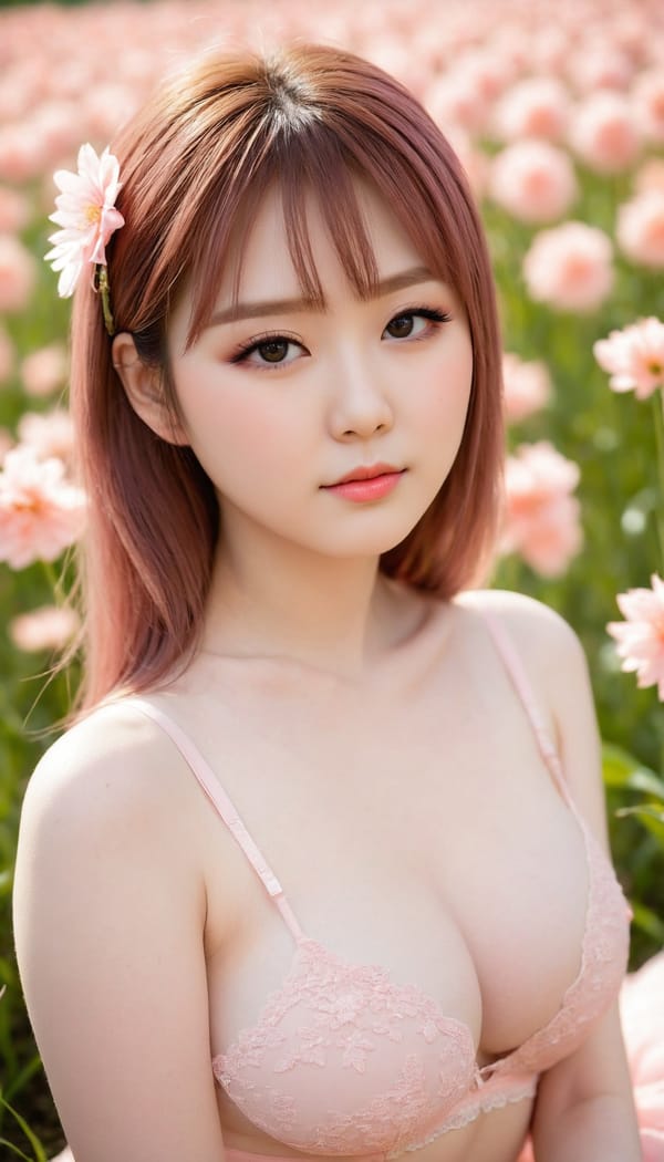 Tags: 21872187, SDXL
{"3": {"inputs": {"seed": 230934697580016, "steps": 32, "cfg": 7.37, "sampler_name": "dpmpp_2m", "scheduler": "karras", "denoise": 1.0, "model": ["27", 0], "positive": ["6", 0], "negative": ["7", 0], "latent_image": ["5", 0]}, "class_type": "KSampler"}, "4": {"inputs": {"ckpt_name": "juggernautXL_v8Rundiffusion.safetensors"}, "class_type": "CheckpointLoaderSimple"}, "5": {"inputs": {"width": 768, "height": 1344, "batch_size": 1}, "class_type": "EmptyLatentImage"}, "6": {"inputs": {"text": "19 year old girl, (japanese:1.02), (beautiful eyes:0.98), (blush:0.97), (sexy lips:1.07), (pale skin:1.06), (detailed face:1.14), (eyelashes:1.04), (double eyelids:0.97), (seductive pose:0.97), (temptress:1.08), (idol:1.02), (slim:1.00), (cute:1.01), (seductive facial expression:1.13), (in a seductive pose:1.05), (large perky breasts:0.97), (cleavage:1.03), (thigh gap:1.11), wearing (translucent clothes:1.07) on a flower field, (skin fuzz:1.05), (RAW:1.02), (natural looking skin:1.05), (soft lighting:1.07), (detailed skin:1.05), (candid cinema:1.02), (film:1.08), (portra:1.02), (textured skin:1.02)", "clip": ["27", 1]}, "class_type": "CLIPTextEncode"}, "7": {"inputs": {"text": "(watermark:1.14), (twisted:1.14), (low resolution:1.08), (worst quality:1.08), (open mouth:1.07), (distorted:1.06), (bad hands:1.05)", "clip": ["27", 1]}, "class_type": "CLIPTextEncode"}, "8": {"inputs": {"samples": ["3", 0], "vae": ["4", 2]}, "class_type": "VAEDecode"}, "25": {"inputs": {"lora_name": "nudify_xl.safetensors", "strength_model": 0.37, "strength_clip": 0.19, "model": ["4", 0], "clip": ["4", 1]}, "class_type": "LoraLoader"}, "26": {"inputs": {"lora_name": "shirtlift_SDXL_v2.safetensors", "strength_model": 0.03, "strength_clip": 0.13, "model": ["25", 0], "clip": ["25", 1]}, "class_type": "LoraLoader"}, "27": {"inputs": {"lora_name": "PerfectEyesXL.safetensors", "strength_model": 0.17, "strength_clip": 0.04, "model": ["26", 0], "clip": ["26", 1]}, "class_type": "LoraLoader"}, "30": {"inputs": {"model_name": "4x_NMKD-Superscale-SP_178000_G.pth"}, "class_type": "UpscaleModelLoader"}, "31": {"inputs": {"upscale_model": ["30", 0], "image": ["8", 0]}, "class_type": "ImageUpscaleWithModel"}, "32": {"inputs": {"upscale_method": "lanczos", "scale_by": 0.5, "image": ["31", 0]}, "class_type": "ImageScaleBy"}, "33": {"inputs": {"pixels": ["32", 0], "vae": ["4", 2]}, "class_type": "VAEEncode"}, "34": {"inputs": {"seed": 230934697580016, "steps": 32, "cfg": 7.37, "sampler_name": "dpmpp_2m", "scheduler": "karras", "denoise": 0.3, "model": ["27", 0], "positive": ["6", 0], "negative": ["7", 0], "latent_image": ["33", 0]}, "class_type": "KSampler"}, "36": {"inputs": {"samples": ["34", 0], "vae": ["4", 2]}, "class_type": "VAEDecode"}, "39": {"inputs": {"filename_prefix": "comfyapi-1707415801705", "images": ["36", 0]}, "class_type": "SaveImage"}}