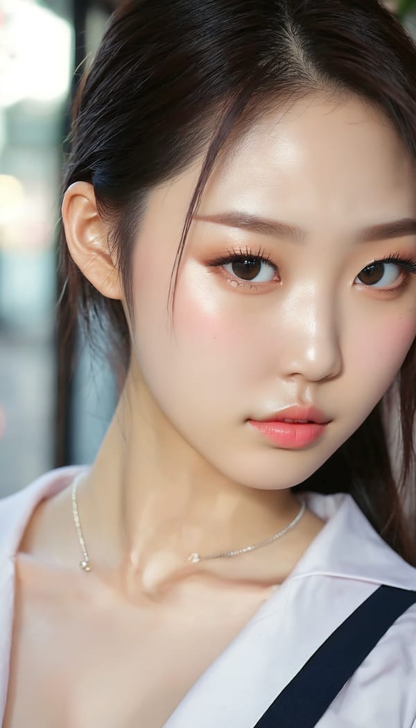 Tags: 21872187, SDXL
{"3": {"inputs": {"seed": 118741762940993, "steps": 64, "cfg": 7.14, "sampler_name": "dpmpp_2m", "scheduler": "karras", "denoise": 1.0, "model": ["27", 0], "positive": ["6", 0], "negative": ["7", 0], "latent_image": ["5", 0]}, "class_type": "KSampler"}, "4": {"inputs": {"ckpt_name": "juggernautxl.safetensors"}, "class_type": "CheckpointLoaderSimple"}, "5": {"inputs": {"width": 768, "height": 1344, "batch_size": 1}, "class_type": "EmptyLatentImage"}, "6": {"inputs": {"text": "24 year old girl, (korean:0.97), (pale skin:0.97), (sexy lips:1.14), (seductive facial expression:1.08), (seductive pose:0.95), (blush:1.13), (temptress:1.00), (double eyelids:1.10), (detailed face:1.09), (beautiful eyes:1.02), (idol:1.04), (cute:1.14), (eyelashes:0.95), (on all fours:1.02), (spreading ass cheeks:0.98), (from behind:1.09), (backboob:1.11), (school uniform:1.11), choker, busy street, (film:1.09), (textured skin:1.08), (skin fuzz:1.01), (soft lighting:1.03), (natural looking skin:1.05), (candid cinema:1.05), (portra:1.08), (RAW:1.00), (detailed skin:1.04)", "clip": ["27", 1]}, "class_type": "CLIPTextEncode"}, "7": {"inputs": {"text": "(low resolution:1.13), (open mouth:1.08), (distorted:1.10), (watermark:1.09), (bad hands:1.14), (twisted:1.12), (worst quality:1.11)", "clip": ["27", 1]}, "class_type": "CLIPTextEncode"}, "8": {"inputs": {"samples": ["3", 0], "vae": ["4", 2]}, "class_type": "VAEDecode"}, "25": {"inputs": {"lora_name": "nudify_xl.safetensors", "strength_model": 0.12, "strength_clip": 0.02, "model": ["4", 0], "clip": ["4", 1]}, "class_type": "LoraLoader"}, "26": {"inputs": {"lora_name": "shirtlift_SDXL_v2.safetensors", "strength_model": 0.14, "strength_clip": 0.07, "model": ["25", 0], "clip": ["25", 1]}, "class_type": "LoraLoader"}, "27": {"inputs": {"lora_name": "PerfectEyesXL.safetensors", "strength_model": 0.15, "strength_clip": 0.14, "model": ["26", 0], "clip": ["26", 1]}, "class_type": "LoraLoader"}, "30": {"inputs": {"model_name": "4x_NMKD-Superscale-SP_178000_G.pth"}, "class_type": "UpscaleModelLoader"}, "31": {"inputs": {"upscale_model": ["30", 0], "image": ["8", 0]}, "class_type": "ImageUpscaleWithModel"}, "32": {"inputs": {"upscale_method": "lanczos", "scale_by": 0.5, "image": ["31", 0]}, "class_type": "ImageScaleBy"}, "33": {"inputs": {"pixels": ["32", 0], "vae": ["4", 2]}, "class_type": "VAEEncode"}, "34": {"inputs": {"seed": 118741762940993, "steps": 64, "cfg": 7.14, "sampler_name": "dpmpp_2m", "scheduler": "karras", "denoise": 0.3, "model": ["27", 0], "positive": ["6", 0], "negative": ["7", 0], "latent_image": ["33", 0]}, "class_type": "KSampler"}, "36": {"inputs": {"samples": ["34", 0], "vae": ["4", 2]}, "class_type": "VAEDecode"}, "39": {"inputs": {"filename_prefix": "comfyapi-1716667288861", "images": ["36", 0]}, "class_type": "SaveImage"}}