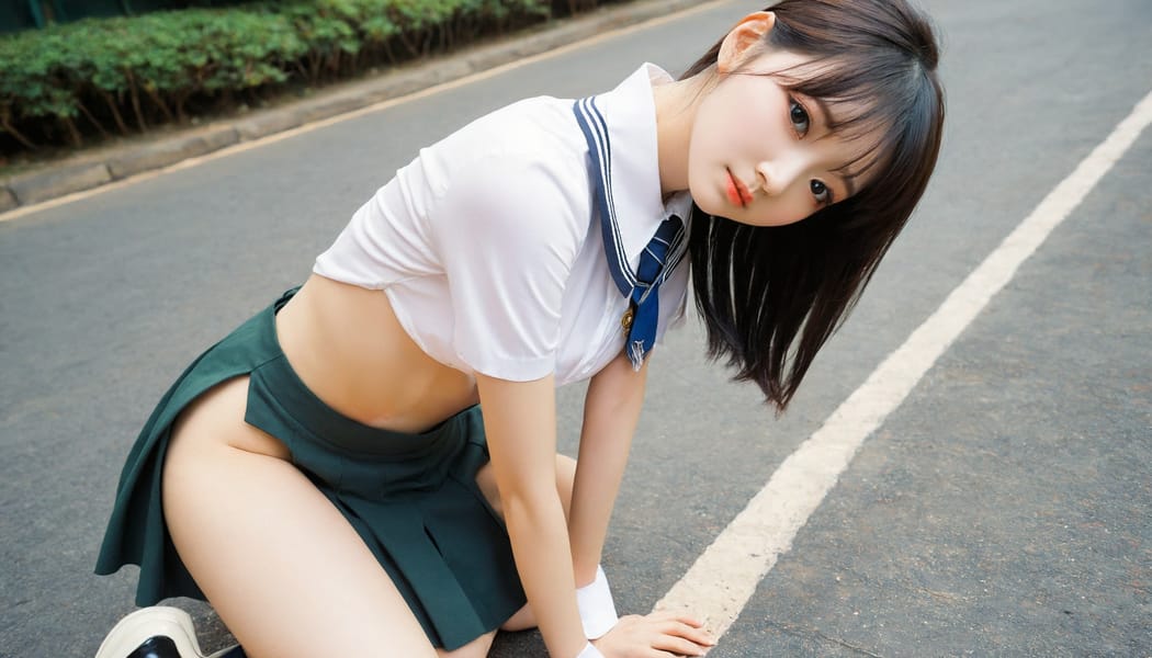 Tags: 21872187, SDXL
{"3": {"inputs": {"seed": 285217179205341, "steps": 64, "cfg": 6.71, "sampler_name": "dpmpp_2m", "scheduler": "karras", "denoise": 1.0, "model": ["27", 0], "positive": ["6", 0], "negative": ["7", 0], "latent_image": ["5", 0]}, "class_type": "KSampler"}, "4": {"inputs": {"ckpt_name": "helloworldxl.safetensors"}, "class_type": "CheckpointLoaderSimple"}, "5": {"inputs": {"width": 1344, "height": 768, "batch_size": 1}, "class_type": "EmptyLatentImage"}, "6": {"inputs": {"text": "27 year old girl, (chinese:0.96), (taiwanese:1.05), (japanese:1.00), (blush:0.96), (detailed face:0.98), (slim:1.00), (sexy lips:1.06), (eyelashes:1.02), (beautiful eyes:1.05), (seductive pose:0.98), (double eyelids:1.11), (cute:1.10), (seductive facial expression:0.97), (pale skin:0.96), (in a seductive pose:1.14), (large perky breasts:1.05), (cleavage:0.97), (thigh gap:1.10), (school uniform:1.09), choker, busy street, (skin fuzz:1.09), (RAW:1.06), (textured skin:1.01), (portra:1.09), (film:1.05), (soft lighting:1.02), (detailed skin:1.02), (natural looking skin:1.06), (candid cinema:1.08)", "clip": ["27", 1]}, "class_type": "CLIPTextEncode"}, "7": {"inputs": {"text": "(watermark:1.12), (twisted:1.13), (worst quality:1.06), (distorted:1.06), (open mouth:1.12), (low resolution:1.14), (bad hands:1.11)", "clip": ["27", 1]}, "class_type": "CLIPTextEncode"}, "8": {"inputs": {"samples": ["3", 0], "vae": ["4", 2]}, "class_type": "VAEDecode"}, "25": {"inputs": {"lora_name": "nudify_xl.safetensors", "strength_model": 0.23, "strength_clip": 0.06, "model": ["4", 0], "clip": ["4", 1]}, "class_type": "LoraLoader"}, "26": {"inputs": {"lora_name": "shirtlift_SDXL_v2.safetensors", "strength_model": 0.17, "strength_clip": 0.03, "model": ["25", 0], "clip": ["25", 1]}, "class_type": "LoraLoader"}, "27": {"inputs": {"lora_name": "PerfectEyesXL.safetensors", "strength_model": 0.07, "strength_clip": 0.14, "model": ["26", 0], "clip": ["26", 1]}, "class_type": "LoraLoader"}, "30": {"inputs": {"model_name": "4x_NMKD-Superscale-SP_178000_G.pth"}, "class_type": "UpscaleModelLoader"}, "31": {"inputs": {"upscale_model": ["30", 0], "image": ["8", 0]}, "class_type": "ImageUpscaleWithModel"}, "32": {"inputs": {"upscale_method": "lanczos", "scale_by": 0.5, "image": ["31", 0]}, "class_type": "ImageScaleBy"}, "33": {"inputs": {"pixels": ["32", 0], "vae": ["4", 2]}, "class_type": "VAEEncode"}, "34": {"inputs": {"seed": 285217179205341, "steps": 64, "cfg": 6.71, "sampler_name": "dpmpp_2m", "scheduler": "karras", "denoise": 0.3, "model": ["27", 0], "positive": ["6", 0], "negative": ["7", 0], "latent_image": ["33", 0]}, "class_type": "KSampler"}, "36": {"inputs": {"samples": ["34", 0], "vae": ["4", 2]}, "class_type": "VAEDecode"}, "39": {"inputs": {"filename_prefix": "comfyapi-1735371321558", "images": ["36", 0]}, "class_type": "SaveImage"}}