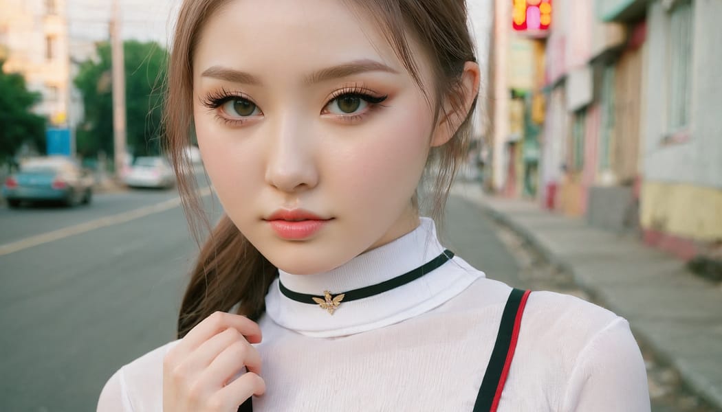 Tags: 21872187, SDXL
{"3": {"inputs": {"seed": 720630803027174, "steps": 64, "cfg": 7.57, "sampler_name": "dpmpp_2m", "scheduler": "karras", "denoise": 1.0, "model": ["27", 0], "positive": ["6", 0], "negative": ["7", 0], "latent_image": ["5", 0]}, "class_type": "KSampler"}, "4": {"inputs": {"ckpt_name": "juggernautxl.safetensors"}, "class_type": "CheckpointLoaderSimple"}, "5": {"inputs": {"width": 1344, "height": 768, "batch_size": 1}, "class_type": "EmptyLatentImage"}, "6": {"inputs": {"text": "19 year old girl, (russian:1.09), (korean:0.98), (eyelashes:1.13), (beautiful eyes:0.97), (temptress:1.09), (seductive pose:1.00), (pale skin:1.09), (sexy lips:1.13), (slim:1.14), (idol:1.14), (blush:1.07), (detailed face:1.14), (double eyelids:0.95), (cute:1.11), (in a seductive pose:0.97), (large perky breasts:1.13), (cleavage:0.97), (thigh gap:1.07), (school uniform:0.95), choker, busy street, (detailed skin:1.01), (RAW:1.02), (candid cinema:1.08), (skin fuzz:1.04), (soft lighting:1.00), (natural looking skin:1.02), (film:1.07), (portra:1.00), (textured skin:1.01)", "clip": ["27", 1]}, "class_type": "CLIPTextEncode"}, "7": {"inputs": {"text": "(bad hands:1.07), (low resolution:1.09), (open mouth:1.12), (twisted:1.14), (watermark:1.14), (worst quality:1.14), (distorted:1.10)", "clip": ["27", 1]}, "class_type": "CLIPTextEncode"}, "8": {"inputs": {"samples": ["3", 0], "vae": ["4", 2]}, "class_type": "VAEDecode"}, "25": {"inputs": {"lora_name": "nudify_xl.safetensors", "strength_model": 0.17, "strength_clip": 0.05, "model": ["4", 0], "clip": ["4", 1]}, "class_type": "LoraLoader"}, "26": {"inputs": {"lora_name": "shirtlift_SDXL_v2.safetensors", "strength_model": 0.15, "strength_clip": 0.14, "model": ["25", 0], "clip": ["25", 1]}, "class_type": "LoraLoader"}, "27": {"inputs": {"lora_name": "PerfectEyesXL.safetensors", "strength_model": 0.0, "strength_clip": 0.19, "model": ["26", 0], "clip": ["26", 1]}, "class_type": "LoraLoader"}, "30": {"inputs": {"model_name": "4x_NMKD-Superscale-SP_178000_G.pth"}, "class_type": "UpscaleModelLoader"}, "31": {"inputs": {"upscale_model": ["30", 0], "image": ["8", 0]}, "class_type": "ImageUpscaleWithModel"}, "32": {"inputs": {"upscale_method": "lanczos", "scale_by": 0.5, "image": ["31", 0]}, "class_type": "ImageScaleBy"}, "33": {"inputs": {"pixels": ["32", 0], "vae": ["4", 2]}, "class_type": "VAEEncode"}, "34": {"inputs": {"seed": 720630803027174, "steps": 64, "cfg": 7.57, "sampler_name": "dpmpp_2m", "scheduler": "karras", "denoise": 0.3, "model": ["27", 0], "positive": ["6", 0], "negative": ["7", 0], "latent_image": ["33", 0]}, "class_type": "KSampler"}, "36": {"inputs": {"samples": ["34", 0], "vae": ["4", 2]}, "class_type": "VAEDecode"}, "39": {"inputs": {"filename_prefix": "comfyapi-1712369015538", "images": ["36", 0]}, "class_type": "SaveImage"}}