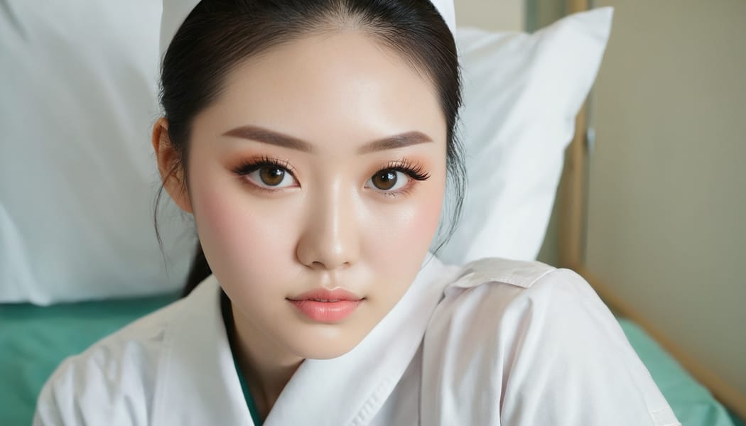 Tags: 21872187, SDXL
{"3": {"inputs": {"seed": 711735214145545, "steps": 64, "cfg": 6.12, "sampler_name": "dpmpp_2m", "scheduler": "karras", "denoise": 1.0, "model": ["27", 0], "positive": ["6", 0], "negative": ["7", 0], "latent_image": ["5", 0]}, "class_type": "KSampler"}, "4": {"inputs": {"ckpt_name": "juggernautxl.safetensors"}, "class_type": "CheckpointLoaderSimple"}, "5": {"inputs": {"width": 1344, "height": 768, "batch_size": 1}, "class_type": "EmptyLatentImage"}, "6": {"inputs": {"text": "23 year old girl, (chinese:1.12), (irish:0.99), (beautiful eyes:1.00), (double eyelids:0.96), (temptress:1.09), (sexy lips:0.98), (pale skin:1.14), (detailed face:1.02), (seductive pose:1.13), (cute:1.01), (blush:1.11), (idol:1.08), (seductive facial expression:1.14), (eyelashes:1.14), (on all fours:1.12), (spreading ass cheeks:1.04), (from behind:1.11), (backboob:1.06), (nurse in uniform:1.14) working in a hospital ward, (skin fuzz:1.04), (film:1.00), (soft lighting:1.07), (portra:1.04), (natural looking skin:1.09), (textured skin:1.01), (candid cinema:1.09), (detailed skin:1.09), (RAW:1.03)", "clip": ["27", 1]}, "class_type": "CLIPTextEncode"}, "7": {"inputs": {"text": "(twisted:1.10), (low resolution:1.05), (distorted:1.13), (open mouth:1.10), (watermark:1.06), (bad hands:1.06), (worst quality:1.13)", "clip": ["27", 1]}, "class_type": "CLIPTextEncode"}, "8": {"inputs": {"samples": ["3", 0], "vae": ["4", 2]}, "class_type": "VAEDecode"}, "25": {"inputs": {"lora_name": "nudify_xl.safetensors", "strength_model": 0.18, "strength_clip": 0.33, "model": ["4", 0], "clip": ["4", 1]}, "class_type": "LoraLoader"}, "26": {"inputs": {"lora_name": "shirtlift_SDXL_v2.safetensors", "strength_model": 0.01, "strength_clip": 0.04, "model": ["25", 0], "clip": ["25", 1]}, "class_type": "LoraLoader"}, "27": {"inputs": {"lora_name": "PerfectEyesXL.safetensors", "strength_model": 0.04, "strength_clip": 0.14, "model": ["26", 0], "clip": ["26", 1]}, "class_type": "LoraLoader"}, "30": {"inputs": {"model_name": "4x_NMKD-Superscale-SP_178000_G.pth"}, "class_type": "UpscaleModelLoader"}, "31": {"inputs": {"upscale_model": ["30", 0], "image": ["8", 0]}, "class_type": "ImageUpscaleWithModel"}, "32": {"inputs": {"upscale_method": "lanczos", "scale_by": 0.5, "image": ["31", 0]}, "class_type": "ImageScaleBy"}, "33": {"inputs": {"pixels": ["32", 0], "vae": ["4", 2]}, "class_type": "VAEEncode"}, "34": {"inputs": {"seed": 711735214145545, "steps": 64, "cfg": 6.12, "sampler_name": "dpmpp_2m", "scheduler": "karras", "denoise": 0.3, "model": ["27", 0], "positive": ["6", 0], "negative": ["7", 0], "latent_image": ["33", 0]}, "class_type": "KSampler"}, "36": {"inputs": {"samples": ["34", 0], "vae": ["4", 2]}, "class_type": "VAEDecode"}, "39": {"inputs": {"filename_prefix": "comfyapi-1725912170413", "images": ["36", 0]}, "class_type": "SaveImage"}}