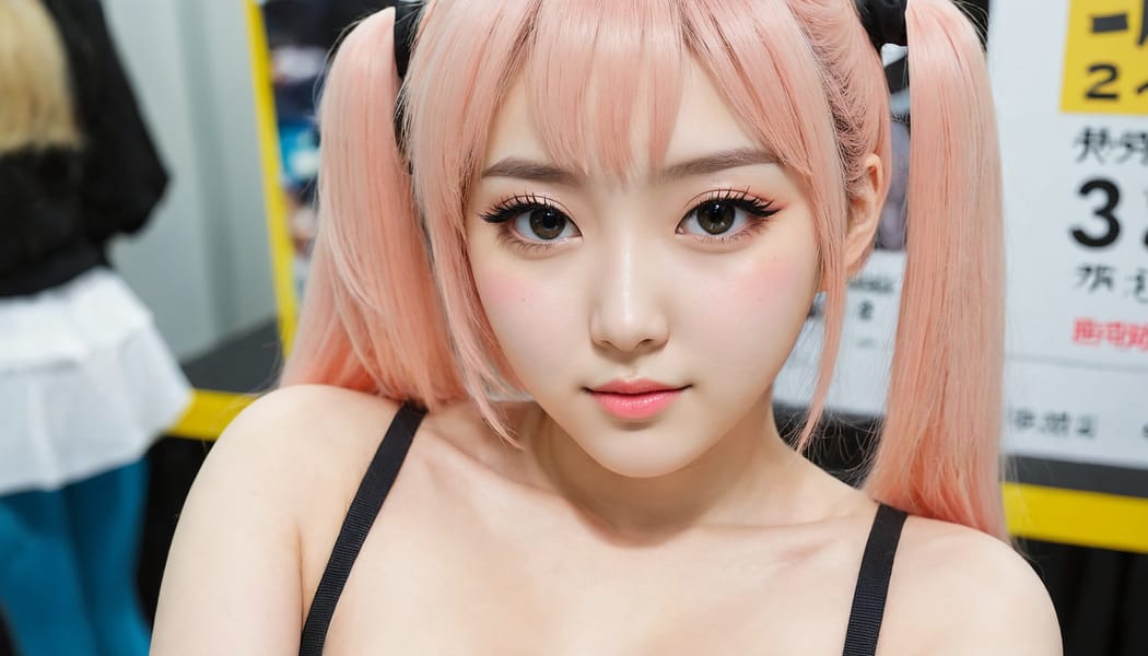 Tags: 21872187, SDXL
{"3": {"inputs": {"seed": 829150549310278, "steps": 64, "cfg": 6.29, "sampler_name": "dpmpp_2m", "scheduler": "karras", "denoise": 1.0, "model": ["27", 0], "positive": ["6", 0], "negative": ["7", 0], "latent_image": ["5", 0]}, "class_type": "KSampler"}, "4": {"inputs": {"ckpt_name": "juggernautXL_v8Rundiffusion.safetensors"}, "class_type": "CheckpointLoaderSimple"}, "5": {"inputs": {"width": 1344, "height": 768, "batch_size": 1}, "class_type": "EmptyLatentImage"}, "6": {"inputs": {"text": "23 year old girl, (korean:1.05), (ukrainian:1.07), (cute:1.03), (idol:0.95), (seductive pose:1.10), (blush:1.13), (seductive facial expression:1.08), (eyelashes:0.97), (detailed face:0.95), (beautiful eyes:1.04), (slim:0.96), (temptress:0.97), (double eyelids:1.08), (pale skin:1.10), (sexy lips:1.09), (perky ass:1.11), (exposed ass:1.07), (looking back:1.05), (sexy ass:1.09), (thigh gap:1.01), (in a cosplay:1.05) at comiket posing for camera, (film:1.09), (skin fuzz:1.08), (candid cinema:1.05), (soft lighting:1.02), (portra:1.08), (textured skin:1.07), (natural looking skin:1.06), (RAW:1.00), (detailed skin:1.01)", "clip": ["27", 1]}, "class_type": "CLIPTextEncode"}, "7": {"inputs": {"text": "(low resolution:1.07), (worst quality:1.07), (watermark:1.11), (open mouth:1.07), (distorted:1.12), (bad hands:1.06), (twisted:1.14)", "clip": ["27", 1]}, "class_type": "CLIPTextEncode"}, "8": {"inputs": {"samples": ["3", 0], "vae": ["4", 2]}, "class_type": "VAEDecode"}, "25": {"inputs": {"lora_name": "nudify_xl.safetensors", "strength_model": 0.27, "strength_clip": 0.39, "model": ["4", 0], "clip": ["4", 1]}, "class_type": "LoraLoader"}, "26": {"inputs": {"lora_name": "shirtlift_SDXL_v2.safetensors", "strength_model": 0.02, "strength_clip": 0.02, "model": ["25", 0], "clip": ["25", 1]}, "class_type": "LoraLoader"}, "27": {"inputs": {"lora_name": "PerfectEyesXL.safetensors", "strength_model": 0.04, "strength_clip": 0.04, "model": ["26", 0], "clip": ["26", 1]}, "class_type": "LoraLoader"}, "30": {"inputs": {"model_name": "4x_NMKD-Superscale-SP_178000_G.pth"}, "class_type": "UpscaleModelLoader"}, "31": {"inputs": {"upscale_model": ["30", 0], "image": ["8", 0]}, "class_type": "ImageUpscaleWithModel"}, "32": {"inputs": {"upscale_method": "lanczos", "scale_by": 0.5, "image": ["31", 0]}, "class_type": "ImageScaleBy"}, "33": {"inputs": {"pixels": ["32", 0], "vae": ["4", 2]}, "class_type": "VAEEncode"}, "34": {"inputs": {"seed": 829150549310278, "steps": 64, "cfg": 6.29, "sampler_name": "dpmpp_2m", "scheduler": "karras", "denoise": 0.3, "model": ["27", 0], "positive": ["6", 0], "negative": ["7", 0], "latent_image": ["33", 0]}, "class_type": "KSampler"}, "36": {"inputs": {"samples": ["34", 0], "vae": ["4", 2]}, "class_type": "VAEDecode"}, "39": {"inputs": {"filename_prefix": "comfyapi-1707513767251", "images": ["36", 0]}, "class_type": "SaveImage"}}