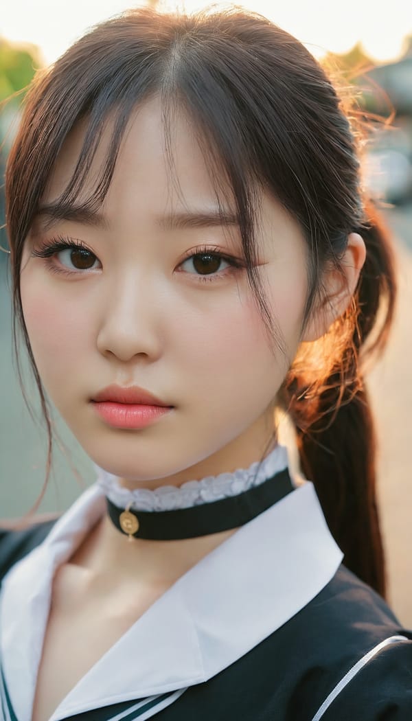 Tags: 21872187, SDXL
{"3": {"inputs": {"seed": 350854935890290, "steps": 32, "cfg": 5.49, "sampler_name": "dpmpp_2m", "scheduler": "karras", "denoise": 1.0, "model": ["27", 0], "positive": ["6", 0], "negative": ["7", 0], "latent_image": ["5", 0]}, "class_type": "KSampler"}, "4": {"inputs": {"ckpt_name": "juggernautxl.safetensors"}, "class_type": "CheckpointLoaderSimple"}, "5": {"inputs": {"width": 768, "height": 1344, "batch_size": 1}, "class_type": "EmptyLatentImage"}, "6": {"inputs": {"text": "22 year old girl, (korean:1.06), (irish:0.97), (blush:0.95), (slim:1.03), (pale skin:0.99), (double eyelids:0.97), (eyelashes:0.96), (seductive pose:0.98), (detailed face:1.04), (cute:1.03), (idol:1.11), (temptress:1.05), (sexy lips:1.00), (seductive facial expression:1.02), (on all fours:1.04), (spreading ass cheeks:1.10), (from behind:1.00), (backboob:1.02), (school uniform:1.10), choker, busy street, (portra:1.05), (soft lighting:1.08), (RAW:1.09), (textured skin:1.02), (film:1.03), (candid cinema:1.06), (natural looking skin:1.00), (detailed skin:1.06), (skin fuzz:1.03)", "clip": ["27", 1]}, "class_type": "CLIPTextEncode"}, "7": {"inputs": {"text": "(bad hands:1.07), (open mouth:1.08), (watermark:1.12), (distorted:1.13), (worst quality:1.09), (twisted:1.08), (low resolution:1.11)", "clip": ["27", 1]}, "class_type": "CLIPTextEncode"}, "8": {"inputs": {"samples": ["3", 0], "vae": ["4", 2]}, "class_type": "VAEDecode"}, "25": {"inputs": {"lora_name": "nudify_xl.safetensors", "strength_model": 0.22, "strength_clip": 0.17, "model": ["4", 0], "clip": ["4", 1]}, "class_type": "LoraLoader"}, "26": {"inputs": {"lora_name": "shirtlift_SDXL_v2.safetensors", "strength_model": 0.04, "strength_clip": 0.02, "model": ["25", 0], "clip": ["25", 1]}, "class_type": "LoraLoader"}, "27": {"inputs": {"lora_name": "PerfectEyesXL.safetensors", "strength_model": 0.16, "strength_clip": 0.19, "model": ["26", 0], "clip": ["26", 1]}, "class_type": "LoraLoader"}, "30": {"inputs": {"model_name": "4x_NMKD-Superscale-SP_178000_G.pth"}, "class_type": "UpscaleModelLoader"}, "31": {"inputs": {"upscale_model": ["30", 0], "image": ["8", 0]}, "class_type": "ImageUpscaleWithModel"}, "32": {"inputs": {"upscale_method": "lanczos", "scale_by": 0.5, "image": ["31", 0]}, "class_type": "ImageScaleBy"}, "33": {"inputs": {"pixels": ["32", 0], "vae": ["4", 2]}, "class_type": "VAEEncode"}, "34": {"inputs": {"seed": 350854935890290, "steps": 32, "cfg": 5.49, "sampler_name": "dpmpp_2m", "scheduler": "karras", "denoise": 0.3, "model": ["27", 0], "positive": ["6", 0], "negative": ["7", 0], "latent_image": ["33", 0]}, "class_type": "KSampler"}, "36": {"inputs": {"samples": ["34", 0], "vae": ["4", 2]}, "class_type": "VAEDecode"}, "39": {"inputs": {"filename_prefix": "comfyapi-1713484862442", "images": ["36", 0]}, "class_type": "SaveImage"}}