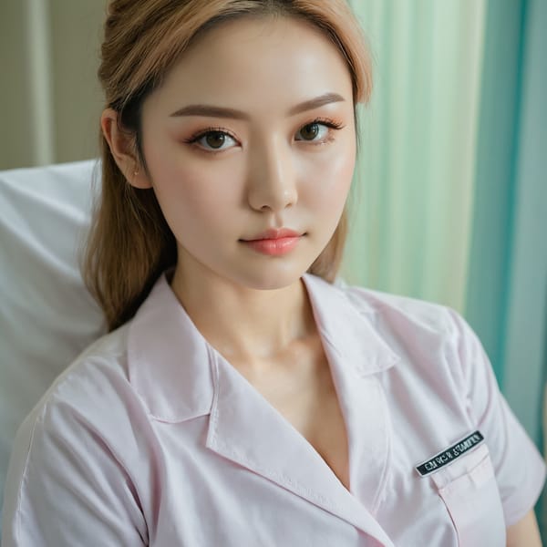 Tags: 21872187, SDXL
{"3": {"inputs": {"seed": 154811842799901, "steps": 64, "cfg": 6.58, "sampler_name": "dpmpp_2m", "scheduler": "karras", "denoise": 1.0, "model": ["27", 0], "positive": ["6", 0], "negative": ["7", 0], "latent_image": ["5", 0]}, "class_type": "KSampler"}, "4": {"inputs": {"ckpt_name": "juggernautxl.safetensors"}, "class_type": "CheckpointLoaderSimple"}, "5": {"inputs": {"width": 1024, "height": 1024, "batch_size": 1}, "class_type": "EmptyLatentImage"}, "6": {"inputs": {"text": "26 year old girl, (double eyelids:1.03), (seductive pose:1.01), (sexy lips:1.03), (cute:1.03), (slim:1.12), (detailed face:0.96), (temptress:1.11), (beautiful eyes:1.05), (blush:1.13), (seductive facial expression:1.01), (eyelashes:1.07), (pale skin:1.09), (in a seductive pose:1.11), (large perky breasts:1.09), (cleavage:1.07), (thigh gap:0.97), (nurse in uniform:1.04) working in a hospital ward, (candid cinema:1.09), (film:1.04), (RAW:1.05), (textured skin:1.02), (detailed skin:1.01), (natural looking skin:1.08), (portra:1.02), (skin fuzz:1.04), (soft lighting:1.09)", "clip": ["27", 1]}, "class_type": "CLIPTextEncode"}, "7": {"inputs": {"text": "(open mouth:1.12), (bad hands:1.13), (twisted:1.10), (watermark:1.14), (low resolution:1.07), (distorted:1.08), (worst quality:1.12)", "clip": ["27", 1]}, "class_type": "CLIPTextEncode"}, "8": {"inputs": {"samples": ["3", 0], "vae": ["4", 2]}, "class_type": "VAEDecode"}, "25": {"inputs": {"lora_name": "nudify_xl.safetensors", "strength_model": 0.01, "strength_clip": 0.34, "model": ["4", 0], "clip": ["4", 1]}, "class_type": "LoraLoader"}, "26": {"inputs": {"lora_name": "shirtlift_SDXL_v2.safetensors", "strength_model": 0.03, "strength_clip": 0.12, "model": ["25", 0], "clip": ["25", 1]}, "class_type": "LoraLoader"}, "27": {"inputs": {"lora_name": "PerfectEyesXL.safetensors", "strength_model": 0.06, "strength_clip": 0.04, "model": ["26", 0], "clip": ["26", 1]}, "class_type": "LoraLoader"}, "30": {"inputs": {"model_name": "4x_NMKD-Superscale-SP_178000_G.pth"}, "class_type": "UpscaleModelLoader"}, "31": {"inputs": {"upscale_model": ["30", 0], "image": ["8", 0]}, "class_type": "ImageUpscaleWithModel"}, "32": {"inputs": {"upscale_method": "lanczos", "scale_by": 0.5, "image": ["31", 0]}, "class_type": "ImageScaleBy"}, "33": {"inputs": {"pixels": ["32", 0], "vae": ["4", 2]}, "class_type": "VAEEncode"}, "34": {"inputs": {"seed": 154811842799901, "steps": 64, "cfg": 6.58, "sampler_name": "dpmpp_2m", "scheduler": "karras", "denoise": 0.3, "model": ["27", 0], "positive": ["6", 0], "negative": ["7", 0], "latent_image": ["33", 0]}, "class_type": "KSampler"}, "36": {"inputs": {"samples": ["34", 0], "vae": ["4", 2]}, "class_type": "VAEDecode"}, "39": {"inputs": {"filename_prefix": "comfyapi-1718892973500", "images": ["36", 0]}, "class_type": "SaveImage"}}