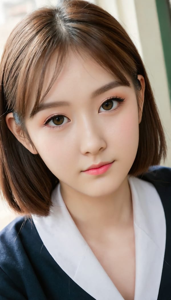 Tags: 21872187, SDXL
{"3": {"inputs": {"seed": 195251079113282, "steps": 32, "cfg": 6.43, "sampler_name": "dpmpp_2m", "scheduler": "karras", "denoise": 1.0, "model": ["27", 0], "positive": ["6", 0], "negative": ["7", 0], "latent_image": ["5", 0]}, "class_type": "KSampler"}, "4": {"inputs": {"ckpt_name": "juggernautXL_v8Rundiffusion.safetensors"}, "class_type": "CheckpointLoaderSimple"}, "5": {"inputs": {"width": 768, "height": 1344, "batch_size": 1}, "class_type": "EmptyLatentImage"}, "6": {"inputs": {"text": "25 year old girl, (double eyelids:1.13), (cute:1.09), (slim:1.06), (seductive pose:1.01), (detailed face:1.04), (temptress:1.01), (pale skin:1.06), (seductive facial expression:0.96), (blush:1.11), (eyelashes:1.13), (idol:0.97), (beautiful eyes:1.06), (in a seductive pose:0.98), (large perky breasts:0.98), (cleavage:1.04), (thigh gap:1.14), (school uniform:1.12), choker, busy street, (detailed skin:1.05), (candid cinema:1.07), (textured skin:1.01), (skin fuzz:1.03), (natural looking skin:1.00), (RAW:1.01), (film:1.04), (soft lighting:1.07), (portra:1.08)", "clip": ["27", 1]}, "class_type": "CLIPTextEncode"}, "7": {"inputs": {"text": "(low resolution:1.14), (worst quality:1.12), (bad hands:1.10), (twisted:1.14), (watermark:1.10), (open mouth:1.09), (distorted:1.10)", "clip": ["27", 1]}, "class_type": "CLIPTextEncode"}, "8": {"inputs": {"samples": ["3", 0], "vae": ["4", 2]}, "class_type": "VAEDecode"}, "25": {"inputs": {"lora_name": "nudify_xl.safetensors", "strength_model": 0.02, "strength_clip": 0.17, "model": ["4", 0], "clip": ["4", 1]}, "class_type": "LoraLoader"}, "26": {"inputs": {"lora_name": "shirtlift_SDXL_v2.safetensors", "strength_model": 0.18, "strength_clip": 0.01, "model": ["25", 0], "clip": ["25", 1]}, "class_type": "LoraLoader"}, "27": {"inputs": {"lora_name": "PerfectEyesXL.safetensors", "strength_model": 0.11, "strength_clip": 0.15, "model": ["26", 0], "clip": ["26", 1]}, "class_type": "LoraLoader"}, "30": {"inputs": {"model_name": "4x_NMKD-Superscale-SP_178000_G.pth"}, "class_type": "UpscaleModelLoader"}, "31": {"inputs": {"upscale_model": ["30", 0], "image": ["8", 0]}, "class_type": "ImageUpscaleWithModel"}, "32": {"inputs": {"upscale_method": "lanczos", "scale_by": 0.5, "image": ["31", 0]}, "class_type": "ImageScaleBy"}, "33": {"inputs": {"pixels": ["32", 0], "vae": ["4", 2]}, "class_type": "VAEEncode"}, "34": {"inputs": {"seed": 195251079113282, "steps": 32, "cfg": 6.43, "sampler_name": "dpmpp_2m", "scheduler": "karras", "denoise": 0.3, "model": ["27", 0], "positive": ["6", 0], "negative": ["7", 0], "latent_image": ["33", 0]}, "class_type": "KSampler"}, "36": {"inputs": {"samples": ["34", 0], "vae": ["4", 2]}, "class_type": "VAEDecode"}, "39": {"inputs": {"filename_prefix": "comfyapi-1707794797618", "images": ["36", 0]}, "class_type": "SaveImage"}}