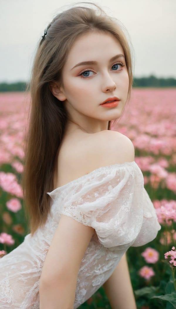 Tags: 21872187, SDXL
{"3": {"inputs": {"seed": 485529667506939, "steps": 32, "cfg": 5.26, "sampler_name": "dpmpp_2m", "scheduler": "karras", "denoise": 1.0, "model": ["27", 0], "positive": ["6", 0], "negative": ["7", 0], "latent_image": ["5", 0]}, "class_type": "KSampler"}, "4": {"inputs": {"ckpt_name": "leosamsHelloworldSDXL_helloworldSDXL32DPO.safetensors"}, "class_type": "CheckpointLoaderSimple"}, "5": {"inputs": {"width": 768, "height": 1344, "batch_size": 1}, "class_type": "EmptyLatentImage"}, "6": {"inputs": {"text": "21 year old girl, (russian:1.12), (ukrainian:1.00), (seductive pose:0.97), (double eyelids:0.96), (sexy lips:1.08), (pale skin:0.96), (beautiful eyes:1.12), (slim:1.04), (seductive facial expression:0.98), (temptress:0.99), (eyelashes:1.13), (blush:1.02), (detailed face:1.03), (cute:1.04), (idol:1.12), (perky ass:0.99), (exposed ass:1.14), (looking back:1.03), (sexy ass:1.14), (thigh gap:0.96), wearing (translucent clothes:1.08) on a flower field, (film:1.00), (candid cinema:1.09), (natural looking skin:1.09), (portra:1.09), (textured skin:1.02), (soft lighting:1.01), (skin fuzz:1.03), (RAW:1.08), (detailed skin:1.08)", "clip": ["27", 1]}, "class_type": "CLIPTextEncode"}, "7": {"inputs": {"text": "(twisted:1.12), (open mouth:1.13), (worst quality:1.11), (bad hands:1.07), (watermark:1.09), (low resolution:1.07), (distorted:1.07)", "clip": ["27", 1]}, "class_type": "CLIPTextEncode"}, "8": {"inputs": {"samples": ["3", 0], "vae": ["4", 2]}, "class_type": "VAEDecode"}, "25": {"inputs": {"lora_name": "nudify_xl.safetensors", "strength_model": 0.38, "strength_clip": 0.06, "model": ["4", 0], "clip": ["4", 1]}, "class_type": "LoraLoader"}, "26": {"inputs": {"lora_name": "shirtlift_SDXL_v2.safetensors", "strength_model": 0.0, "strength_clip": 0.06, "model": ["25", 0], "clip": ["25", 1]}, "class_type": "LoraLoader"}, "27": {"inputs": {"lora_name": "PerfectEyesXL.safetensors", "strength_model": 0.13, "strength_clip": 0.1, "model": ["26", 0], "clip": ["26", 1]}, "class_type": "LoraLoader"}, "30": {"inputs": {"model_name": "4x_NMKD-Superscale-SP_178000_G.pth"}, "class_type": "UpscaleModelLoader"}, "31": {"inputs": {"upscale_model": ["30", 0], "image": ["8", 0]}, "class_type": "ImageUpscaleWithModel"}, "32": {"inputs": {"upscale_method": "lanczos", "scale_by": 0.5, "image": ["31", 0]}, "class_type": "ImageScaleBy"}, "33": {"inputs": {"pixels": ["32", 0], "vae": ["4", 2]}, "class_type": "VAEEncode"}, "34": {"inputs": {"seed": 485529667506939, "steps": 32, "cfg": 5.26, "sampler_name": "dpmpp_2m", "scheduler": "karras", "denoise": 0.3, "model": ["27", 0], "positive": ["6", 0], "negative": ["7", 0], "latent_image": ["33", 0]}, "class_type": "KSampler"}, "36": {"inputs": {"samples": ["34", 0], "vae": ["4", 2]}, "class_type": "VAEDecode"}, "39": {"inputs": {"filename_prefix": "comfyapi-1706532224620", "images": ["36", 0]}, "class_type": "SaveImage"}}