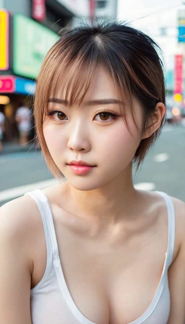 Tags: 21872187, SDXL
{"3": {"inputs": {"seed": 907075372825154, "steps": 32, "cfg": 7.47, "sampler_name": "dpmpp_2m", "scheduler": "karras", "denoise": 1.0, "model": ["27", 0], "positive": ["6", 0], "negative": ["7", 0], "latent_image": ["5", 0]}, "class_type": "KSampler"}, "4": {"inputs": {"ckpt_name": "juggernautxl.safetensors"}, "class_type": "CheckpointLoaderSimple"}, "5": {"inputs": {"width": 768, "height": 1344, "batch_size": 1}, "class_type": "EmptyLatentImage"}, "6": {"inputs": {"text": "19 year old girl, (japanese:1.14), (taiwanese:0.96), (detailed face:1.02), (blush:1.12), (seductive pose:1.03), (idol:1.11), (sexy lips:1.09), (temptress:1.09), (eyelashes:1.04), (seductive facial expression:0.96), (beautiful eyes:1.10), (pale skin:1.14), (double eyelids:1.03), (cute:1.07), (slim:1.09), (on all fours:1.03), (spreading ass cheeks:1.09), (from behind:1.02), (backboob:1.00), (white tanktop:1.10), busy street, (detailed skin:1.07), (soft lighting:1.07), (portra:1.05), (film:1.09), (candid cinema:1.05), (skin fuzz:1.00), (RAW:1.01), (textured skin:1.04), (natural looking skin:1.08)", "clip": ["27", 1]}, "class_type": "CLIPTextEncode"}, "7": {"inputs": {"text": "(worst quality:1.06), (bad hands:1.11), (low resolution:1.05), (twisted:1.14), (distorted:1.11), (watermark:1.08), (open mouth:1.05)", "clip": ["27", 1]}, "class_type": "CLIPTextEncode"}, "8": {"inputs": {"samples": ["3", 0], "vae": ["4", 2]}, "class_type": "VAEDecode"}, "25": {"inputs": {"lora_name": "nudify_xl.safetensors", "strength_model": 0.09, "strength_clip": 0.04, "model": ["4", 0], "clip": ["4", 1]}, "class_type": "LoraLoader"}, "26": {"inputs": {"lora_name": "shirtlift_SDXL_v2.safetensors", "strength_model": 0.15, "strength_clip": 0.0, "model": ["25", 0], "clip": ["25", 1]}, "class_type": "LoraLoader"}, "27": {"inputs": {"lora_name": "PerfectEyesXL.safetensors", "strength_model": 0.05, "strength_clip": 0.09, "model": ["26", 0], "clip": ["26", 1]}, "class_type": "LoraLoader"}, "30": {"inputs": {"model_name": "4x_NMKD-Superscale-SP_178000_G.pth"}, "class_type": "UpscaleModelLoader"}, "31": {"inputs": {"upscale_model": ["30", 0], "image": ["8", 0]}, "class_type": "ImageUpscaleWithModel"}, "32": {"inputs": {"upscale_method": "lanczos", "scale_by": 0.5, "image": ["31", 0]}, "class_type": "ImageScaleBy"}, "33": {"inputs": {"pixels": ["32", 0], "vae": ["4", 2]}, "class_type": "VAEEncode"}, "34": {"inputs": {"seed": 907075372825154, "steps": 32, "cfg": 7.47, "sampler_name": "dpmpp_2m", "scheduler": "karras", "denoise": 0.3, "model": ["27", 0], "positive": ["6", 0], "negative": ["7", 0], "latent_image": ["33", 0]}, "class_type": "KSampler"}, "36": {"inputs": {"samples": ["34", 0], "vae": ["4", 2]}, "class_type": "VAEDecode"}, "39": {"inputs": {"filename_prefix": "comfyapi-1726734498766", "images": ["36", 0]}, "class_type": "SaveImage"}}