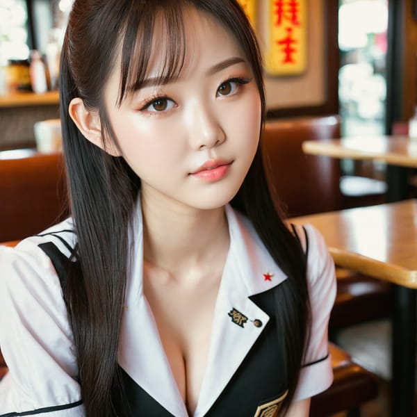 Tags: 21872187, SDXL
{"3": {"inputs": {"seed": 298988129639105, "steps": 64, "cfg": 7.47, "sampler_name": "dpmpp_2m", "scheduler": "karras", "denoise": 1.0, "model": ["27", 0], "positive": ["6", 0], "negative": ["7", 0], "latent_image": ["5", 0]}, "class_type": "KSampler"}, "4": {"inputs": {"ckpt_name": "juggernautxl.safetensors"}, "class_type": "CheckpointLoaderSimple"}, "5": {"inputs": {"width": 1024, "height": 1024, "batch_size": 1}, "class_type": "EmptyLatentImage"}, "6": {"inputs": {"text": "20 year old girl, (chinese:1.09), (japanese:0.97), (slim:0.95), (beautiful eyes:1.08), (idol:0.98), (sexy lips:1.01), (detailed face:0.95), (eyelashes:0.99), (double eyelids:1.04), (temptress:0.95), (seductive facial expression:1.09), (blush:1.02), (cute:1.06), (pale skin:1.01), (seductive pose:0.98), (on all fours:1.03), (spreading ass cheeks:1.08), (from behind:0.96), (backboob:1.10), (a waitress in uniform:1.06) working at a restaurant, (skin fuzz:1.02), (natural looking skin:1.09), (candid cinema:1.08), (textured skin:1.02), (soft lighting:1.07), (detailed skin:1.02), (RAW:1.05), (portra:1.05), (film:1.06)", "clip": ["27", 1]}, "class_type": "CLIPTextEncode"}, "7": {"inputs": {"text": "(twisted:1.10), (worst quality:1.05), (watermark:1.09), (open mouth:1.05), (low resolution:1.09), (distorted:1.08), (bad hands:1.11)", "clip": ["27", 1]}, "class_type": "CLIPTextEncode"}, "8": {"inputs": {"samples": ["3", 0], "vae": ["4", 2]}, "class_type": "VAEDecode"}, "25": {"inputs": {"lora_name": "nudify_xl.safetensors", "strength_model": 0.31, "strength_clip": 0.3, "model": ["4", 0], "clip": ["4", 1]}, "class_type": "LoraLoader"}, "26": {"inputs": {"lora_name": "shirtlift_SDXL_v2.safetensors", "strength_model": 0.02, "strength_clip": 0.14, "model": ["25", 0], "clip": ["25", 1]}, "class_type": "LoraLoader"}, "27": {"inputs": {"lora_name": "PerfectEyesXL.safetensors", "strength_model": 0.05, "strength_clip": 0.14, "model": ["26", 0], "clip": ["26", 1]}, "class_type": "LoraLoader"}, "30": {"inputs": {"model_name": "4x_NMKD-Superscale-SP_178000_G.pth"}, "class_type": "UpscaleModelLoader"}, "31": {"inputs": {"upscale_model": ["30", 0], "image": ["8", 0]}, "class_type": "ImageUpscaleWithModel"}, "32": {"inputs": {"upscale_method": "lanczos", "scale_by": 0.5, "image": ["31", 0]}, "class_type": "ImageScaleBy"}, "33": {"inputs": {"pixels": ["32", 0], "vae": ["4", 2]}, "class_type": "VAEEncode"}, "34": {"inputs": {"seed": 298988129639105, "steps": 64, "cfg": 7.47, "sampler_name": "dpmpp_2m", "scheduler": "karras", "denoise": 0.3, "model": ["27", 0], "positive": ["6", 0], "negative": ["7", 0], "latent_image": ["33", 0]}, "class_type": "KSampler"}, "36": {"inputs": {"samples": ["34", 0], "vae": ["4", 2]}, "class_type": "VAEDecode"}, "39": {"inputs": {"filename_prefix": "comfyapi-1713723703599", "images": ["36", 0]}, "class_type": "SaveImage"}}