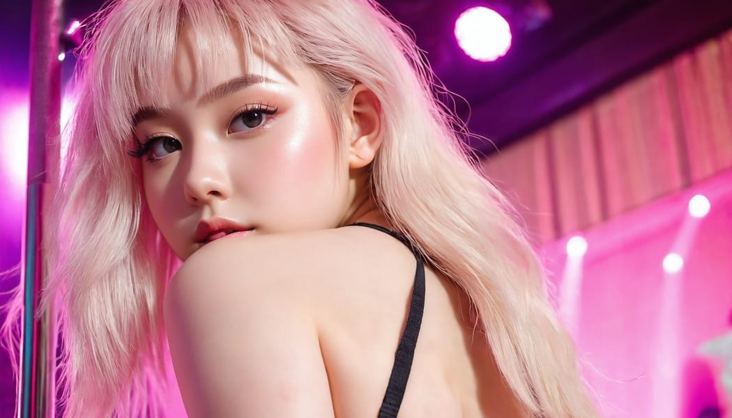 Tags: 21872187, SDXL
{"3": {"inputs": {"seed": 352510784862141, "steps": 64, "cfg": 7.83, "sampler_name": "dpmpp_2m", "scheduler": "karras", "denoise": 1.0, "model": ["27", 0], "positive": ["6", 0], "negative": ["7", 0], "latent_image": ["5", 0]}, "class_type": "KSampler"}, "4": {"inputs": {"ckpt_name": "juggernautxl.safetensors"}, "class_type": "CheckpointLoaderSimple"}, "5": {"inputs": {"width": 1344, "height": 768, "batch_size": 1}, "class_type": "EmptyLatentImage"}, "6": {"inputs": {"text": "18 year old girl, (eyelashes:1.02), (double eyelids:0.96), (idol:1.13), (sexy lips:0.97), (cute:1.08), (temptress:1.04), (seductive facial expression:0.98), (slim:1.13), (detailed face:1.10), (pale skin:0.96), (beautiful eyes:1.08), (blush:1.10), (on all fours:1.11), (spreading ass cheeks:1.10), (from behind:0.98), (backboob:0.95), (a pole dancer:1.09) at a night club, (natural looking skin:1.08), (detailed skin:1.01), (skin fuzz:1.00), (portra:1.01), (film:1.06), (candid cinema:1.05), (textured skin:1.08), (soft lighting:1.08), (RAW:1.03)", "clip": ["27", 1]}, "class_type": "CLIPTextEncode"}, "7": {"inputs": {"text": "(low resolution:1.11), (watermark:1.05), (bad hands:1.13), (worst quality:1.14), (open mouth:1.11), (twisted:1.05), (distorted:1.11)", "clip": ["27", 1]}, "class_type": "CLIPTextEncode"}, "8": {"inputs": {"samples": ["3", 0], "vae": ["4", 2]}, "class_type": "VAEDecode"}, "25": {"inputs": {"lora_name": "nudify_xl.safetensors", "strength_model": 0.05, "strength_clip": 0.02, "model": ["4", 0], "clip": ["4", 1]}, "class_type": "LoraLoader"}, "26": {"inputs": {"lora_name": "shirtlift_SDXL_v2.safetensors", "strength_model": 0.19, "strength_clip": 0.07, "model": ["25", 0], "clip": ["25", 1]}, "class_type": "LoraLoader"}, "27": {"inputs": {"lora_name": "PerfectEyesXL.safetensors", "strength_model": 0.09, "strength_clip": 0.11, "model": ["26", 0], "clip": ["26", 1]}, "class_type": "LoraLoader"}, "30": {"inputs": {"model_name": "4x_NMKD-Superscale-SP_178000_G.pth"}, "class_type": "UpscaleModelLoader"}, "31": {"inputs": {"upscale_model": ["30", 0], "image": ["8", 0]}, "class_type": "ImageUpscaleWithModel"}, "32": {"inputs": {"upscale_method": "lanczos", "scale_by": 0.5, "image": ["31", 0]}, "class_type": "ImageScaleBy"}, "33": {"inputs": {"pixels": ["32", 0], "vae": ["4", 2]}, "class_type": "VAEEncode"}, "34": {"inputs": {"seed": 352510784862141, "steps": 64, "cfg": 7.83, "sampler_name": "dpmpp_2m", "scheduler": "karras", "denoise": 0.3, "model": ["27", 0], "positive": ["6", 0], "negative": ["7", 0], "latent_image": ["33", 0]}, "class_type": "KSampler"}, "36": {"inputs": {"samples": ["34", 0], "vae": ["4", 2]}, "class_type": "VAEDecode"}, "39": {"inputs": {"filename_prefix": "comfyapi-1724732455315", "images": ["36", 0]}, "class_type": "SaveImage"}}