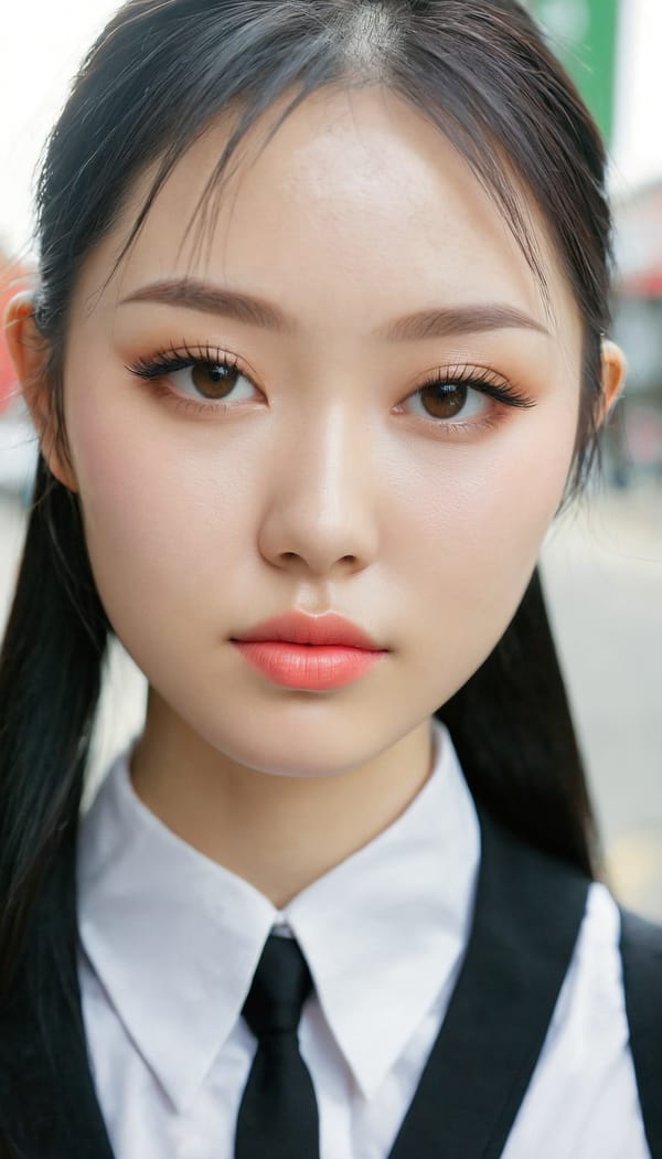 Tags: 21872187, SDXL
{"3": {"inputs": {"seed": 257240599598869, "steps": 32, "cfg": 6.16, "sampler_name": "dpmpp_2m", "scheduler": "karras", "denoise": 1.0, "model": ["27", 0], "positive": ["6", 0], "negative": ["7", 0], "latent_image": ["5", 0]}, "class_type": "KSampler"}, "4": {"inputs": {"ckpt_name": "juggernautxl.safetensors"}, "class_type": "CheckpointLoaderSimple"}, "5": {"inputs": {"width": 768, "height": 1344, "batch_size": 1}, "class_type": "EmptyLatentImage"}, "6": {"inputs": {"text": "25 year old girl, (irish:1.07), (ukrainian:1.06), (taiwanese:1.11), (chinese:1.07), (double eyelids:1.14), (pale skin:1.09), (idol:1.13), (temptress:0.95), (detailed face:1.03), (sexy lips:1.12), (seductive pose:1.07), (cute:1.08), (beautiful eyes:0.98), (seductive facial expression:1.11), (eyelashes:1.13), (perky ass:0.98), (exposed ass:0.96), (looking back:0.95), (sexy ass:1.13), (thigh gap:1.06), (school uniform:1.00), choker, busy street, (natural looking skin:1.06), (skin fuzz:1.09), (textured skin:1.06), (RAW:1.07), (soft lighting:1.02), (portra:1.04), (detailed skin:1.09), (film:1.09)", "clip": ["27", 1]}, "class_type": "CLIPTextEncode"}, "7": {"inputs": {"text": "(twisted:1.07), (worst quality:1.14), (low resolution:1.06), (distorted:1.08), (open mouth:1.06), (watermark:1.12), (bad hands:1.08)", "clip": ["27", 1]}, "class_type": "CLIPTextEncode"}, "8": {"inputs": {"samples": ["3", 0], "vae": ["4", 2]}, "class_type": "VAEDecode"}, "25": {"inputs": {"lora_name": "nudify_xl.safetensors", "strength_model": 0.37, "strength_clip": 0.13, "model": ["4", 0], "clip": ["4", 1]}, "class_type": "LoraLoader"}, "26": {"inputs": {"lora_name": "shirtlift_SDXL_v2.safetensors", "strength_model": 0.02, "strength_clip": 0.01, "model": ["25", 0], "clip": ["25", 1]}, "class_type": "LoraLoader"}, "27": {"inputs": {"lora_name": "PerfectEyesXL.safetensors", "strength_model": 0.18, "strength_clip": 0.14, "model": ["26", 0], "clip": ["26", 1]}, "class_type": "LoraLoader"}, "30": {"inputs": {"model_name": "4x_NMKD-Superscale-SP_178000_G.pth"}, "class_type": "UpscaleModelLoader"}, "31": {"inputs": {"upscale_model": ["30", 0], "image": ["8", 0]}, "class_type": "ImageUpscaleWithModel"}, "32": {"inputs": {"upscale_method": "lanczos", "scale_by": 0.5, "image": ["31", 0]}, "class_type": "ImageScaleBy"}, "33": {"inputs": {"pixels": ["32", 0], "vae": ["4", 2]}, "class_type": "VAEEncode"}, "34": {"inputs": {"seed": 257240599598869, "steps": 32, "cfg": 6.16, "sampler_name": "dpmpp_2m", "scheduler": "karras", "denoise": 0.3, "model": ["27", 0], "positive": ["6", 0], "negative": ["7", 0], "latent_image": ["33", 0]}, "class_type": "KSampler"}, "36": {"inputs": {"samples": ["34", 0], "vae": ["4", 2]}, "class_type": "VAEDecode"}, "39": {"inputs": {"filename_prefix": "comfyapi-1735892335970", "images": ["36", 0]}, "class_type": "SaveImage"}}