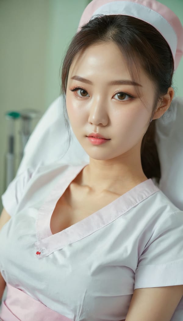 Tags: 21872187, SDXL
{"3": {"inputs": {"seed": 206083791382935, "steps": 64, "cfg": 6.16, "sampler_name": "dpmpp_2m", "scheduler": "karras", "denoise": 1.0, "model": ["27", 0], "positive": ["6", 0], "negative": ["7", 0], "latent_image": ["5", 0]}, "class_type": "KSampler"}, "4": {"inputs": {"ckpt_name": "juggernautxl.safetensors"}, "class_type": "CheckpointLoaderSimple"}, "5": {"inputs": {"width": 768, "height": 1344, "batch_size": 1}, "class_type": "EmptyLatentImage"}, "6": {"inputs": {"text": "25 year old girl, (korean:1.05), (russian:1.01), (seductive facial expression:1.07), (blush:1.04), (double eyelids:1.13), (detailed face:1.00), (cute:0.97), (beautiful eyes:1.05), (eyelashes:1.08), (slim:0.97), (temptress:1.08), (sexy lips:1.04), (idol:1.01), (seductive pose:1.01), (pale skin:0.99), (in a seductive pose:1.07), (large perky breasts:1.07), (cleavage:1.10), (thigh gap:0.98), (nurse in uniform:1.10) working in a hospital ward, (candid cinema:1.08), (skin fuzz:1.02), (natural looking skin:1.07), (soft lighting:1.08), (RAW:1.01), (textured skin:1.05), (portra:1.08), (detailed skin:1.00), (film:1.01)", "clip": ["27", 1]}, "class_type": "CLIPTextEncode"}, "7": {"inputs": {"text": "(bad hands:1.07), (distorted:1.10), (watermark:1.14), (worst quality:1.06), (twisted:1.06), (low resolution:1.09), (open mouth:1.08)", "clip": ["27", 1]}, "class_type": "CLIPTextEncode"}, "8": {"inputs": {"samples": ["3", 0], "vae": ["4", 2]}, "class_type": "VAEDecode"}, "25": {"inputs": {"lora_name": "nudify_xl.safetensors", "strength_model": 0.25, "strength_clip": 0.3, "model": ["4", 0], "clip": ["4", 1]}, "class_type": "LoraLoader"}, "26": {"inputs": {"lora_name": "shirtlift_SDXL_v2.safetensors", "strength_model": 0.1, "strength_clip": 0.13, "model": ["25", 0], "clip": ["25", 1]}, "class_type": "LoraLoader"}, "27": {"inputs": {"lora_name": "PerfectEyesXL.safetensors", "strength_model": 0.14, "strength_clip": 0.12, "model": ["26", 0], "clip": ["26", 1]}, "class_type": "LoraLoader"}, "30": {"inputs": {"model_name": "4x_NMKD-Superscale-SP_178000_G.pth"}, "class_type": "UpscaleModelLoader"}, "31": {"inputs": {"upscale_model": ["30", 0], "image": ["8", 0]}, "class_type": "ImageUpscaleWithModel"}, "32": {"inputs": {"upscale_method": "lanczos", "scale_by": 0.5, "image": ["31", 0]}, "class_type": "ImageScaleBy"}, "33": {"inputs": {"pixels": ["32", 0], "vae": ["4", 2]}, "class_type": "VAEEncode"}, "34": {"inputs": {"seed": 206083791382935, "steps": 64, "cfg": 6.16, "sampler_name": "dpmpp_2m", "scheduler": "karras", "denoise": 0.3, "model": ["27", 0], "positive": ["6", 0], "negative": ["7", 0], "latent_image": ["33", 0]}, "class_type": "KSampler"}, "36": {"inputs": {"samples": ["34", 0], "vae": ["4", 2]}, "class_type": "VAEDecode"}, "39": {"inputs": {"filename_prefix": "comfyapi-1723990834634", "images": ["36", 0]}, "class_type": "SaveImage"}}