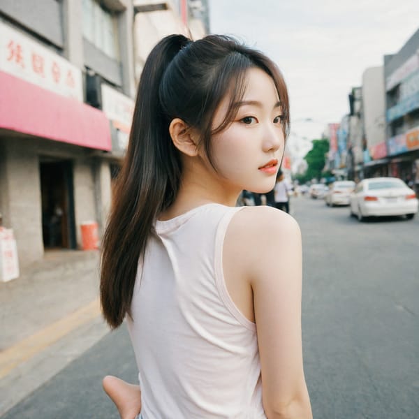 Tags: 21872187, SDXL
{"3": {"inputs": {"seed": 558797184642546, "steps": 64, "cfg": 5.64, "sampler_name": "dpmpp_2m", "scheduler": "karras", "denoise": 1.0, "model": ["27", 0], "positive": ["6", 0], "negative": ["7", 0], "latent_image": ["5", 0]}, "class_type": "KSampler"}, "4": {"inputs": {"ckpt_name": "leosamsHelloworldSDXL_helloworldSDXL32DPO.safetensors"}, "class_type": "CheckpointLoaderSimple"}, "5": {"inputs": {"width": 1024, "height": 1024, "batch_size": 1}, "class_type": "EmptyLatentImage"}, "6": {"inputs": {"text": "19 year old girl, (korean:1.08), (temptress:1.13), (slim:1.02), (beautiful eyes:1.06), (cute:1.12), (detailed face:0.95), (sexy lips:1.04), (pale skin:1.03), (eyelashes:1.01), (idol:1.08), (seductive pose:1.02), (seductive facial expression:0.99), (blush:1.11), (double eyelids:1.01), (perky ass:1.13), (exposed ass:1.09), (looking back:1.05), (sexy ass:1.07), (thigh gap:1.00), (white tanktop:1.09), busy street, (textured skin:1.02), (candid cinema:1.06), (portra:1.03), (film:1.06), (soft lighting:1.03), (skin fuzz:1.03), (detailed skin:1.05), (natural looking skin:1.08), (RAW:1.07)", "clip": ["27", 1]}, "class_type": "CLIPTextEncode"}, "7": {"inputs": {"text": "(low resolution:1.13), (bad hands:1.14), (twisted:1.11), (open mouth:1.05), (distorted:1.05), (watermark:1.05), (worst quality:1.05)", "clip": ["27", 1]}, "class_type": "CLIPTextEncode"}, "8": {"inputs": {"samples": ["3", 0], "vae": ["4", 2]}, "class_type": "VAEDecode"}, "25": {"inputs": {"lora_name": "nudify_xl.safetensors", "strength_model": 0.05, "strength_clip": 0.11, "model": ["4", 0], "clip": ["4", 1]}, "class_type": "LoraLoader"}, "26": {"inputs": {"lora_name": "shirtlift_SDXL_v2.safetensors", "strength_model": 0.16, "strength_clip": 0.04, "model": ["25", 0], "clip": ["25", 1]}, "class_type": "LoraLoader"}, "27": {"inputs": {"lora_name": "PerfectEyesXL.safetensors", "strength_model": 0.09, "strength_clip": 0.04, "model": ["26", 0], "clip": ["26", 1]}, "class_type": "LoraLoader"}, "30": {"inputs": {"model_name": "4x_NMKD-Superscale-SP_178000_G.pth"}, "class_type": "UpscaleModelLoader"}, "31": {"inputs": {"upscale_model": ["30", 0], "image": ["8", 0]}, "class_type": "ImageUpscaleWithModel"}, "32": {"inputs": {"upscale_method": "lanczos", "scale_by": 0.5, "image": ["31", 0]}, "class_type": "ImageScaleBy"}, "33": {"inputs": {"pixels": ["32", 0], "vae": ["4", 2]}, "class_type": "VAEEncode"}, "34": {"inputs": {"seed": 558797184642546, "steps": 64, "cfg": 5.64, "sampler_name": "dpmpp_2m", "scheduler": "karras", "denoise": 0.3, "model": ["27", 0], "positive": ["6", 0], "negative": ["7", 0], "latent_image": ["33", 0]}, "class_type": "KSampler"}, "36": {"inputs": {"samples": ["34", 0], "vae": ["4", 2]}, "class_type": "VAEDecode"}, "39": {"inputs": {"filename_prefix": "comfyapi-1707892864282", "images": ["36", 0]}, "class_type": "SaveImage"}}