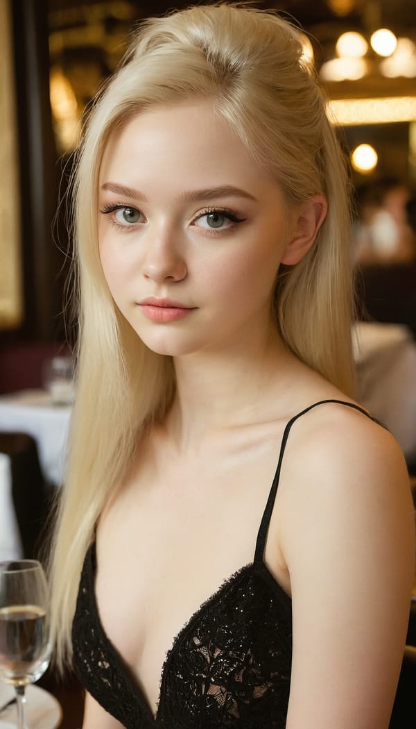 Tags: 21872187, SDXL
{"3": {"inputs": {"seed": 160000277679262, "steps": 64, "cfg": 5.92, "sampler_name": "dpmpp_2m", "scheduler": "karras", "denoise": 1.0, "model": ["27", 0], "positive": ["6", 0], "negative": ["7", 0], "latent_image": ["5", 0]}, "class_type": "KSampler"}, "4": {"inputs": {"ckpt_name": "juggernautxl.safetensors"}, "class_type": "CheckpointLoaderSimple"}, "5": {"inputs": {"width": 768, "height": 1344, "batch_size": 1}, "class_type": "EmptyLatentImage"}, "6": {"inputs": {"text": "18 year old girl, (russian:1.02), (sexy lips:1.00), (detailed face:1.14), (cute:1.12), (seductive facial expression:0.99), (temptress:1.09), (idol:1.00), (pale skin:1.06), (eyelashes:1.04), (seductive pose:0.97), (blush:1.05), (slim:1.10), (beautiful eyes:1.04), (perky ass:1.13), (exposed ass:0.97), (looking back:1.05), (sexy ass:0.99), (thigh gap:1.09), (wearing a little black dress:1.03) at a fine dining restaurant, (candid cinema:1.01), (portra:1.00), (skin fuzz:1.05), (soft lighting:1.07), (detailed skin:1.07), (textured skin:1.08), (RAW:1.06), (film:1.05), (natural looking skin:1.01)", "clip": ["27", 1]}, "class_type": "CLIPTextEncode"}, "7": {"inputs": {"text": "(low resolution:1.09), (twisted:1.06), (watermark:1.13), (worst quality:1.12), (open mouth:1.12), (distorted:1.08), (bad hands:1.10)", "clip": ["27", 1]}, "class_type": "CLIPTextEncode"}, "8": {"inputs": {"samples": ["3", 0], "vae": ["4", 2]}, "class_type": "VAEDecode"}, "25": {"inputs": {"lora_name": "nudify_xl.safetensors", "strength_model": 0.33, "strength_clip": 0.04, "model": ["4", 0], "clip": ["4", 1]}, "class_type": "LoraLoader"}, "26": {"inputs": {"lora_name": "shirtlift_SDXL_v2.safetensors", "strength_model": 0.1, "strength_clip": 0.0, "model": ["25", 0], "clip": ["25", 1]}, "class_type": "LoraLoader"}, "27": {"inputs": {"lora_name": "PerfectEyesXL.safetensors", "strength_model": 0.07, "strength_clip": 0.08, "model": ["26", 0], "clip": ["26", 1]}, "class_type": "LoraLoader"}, "30": {"inputs": {"model_name": "4x_NMKD-Superscale-SP_178000_G.pth"}, "class_type": "UpscaleModelLoader"}, "31": {"inputs": {"upscale_model": ["30", 0], "image": ["8", 0]}, "class_type": "ImageUpscaleWithModel"}, "32": {"inputs": {"upscale_method": "lanczos", "scale_by": 0.5, "image": ["31", 0]}, "class_type": "ImageScaleBy"}, "33": {"inputs": {"pixels": ["32", 0], "vae": ["4", 2]}, "class_type": "VAEEncode"}, "34": {"inputs": {"seed": 160000277679262, "steps": 64, "cfg": 5.92, "sampler_name": "dpmpp_2m", "scheduler": "karras", "denoise": 0.3, "model": ["27", 0], "positive": ["6", 0], "negative": ["7", 0], "latent_image": ["33", 0]}, "class_type": "KSampler"}, "36": {"inputs": {"samples": ["34", 0], "vae": ["4", 2]}, "class_type": "VAEDecode"}, "39": {"inputs": {"filename_prefix": "comfyapi-1724952523998", "images": ["36", 0]}, "class_type": "SaveImage"}}