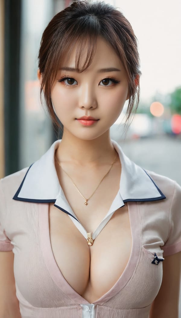 Tags: 21872187, SDXL
{"3": {"inputs": {"seed": 456422264692577, "steps": 64, "cfg": 5.24, "sampler_name": "dpmpp_2m", "scheduler": "karras", "denoise": 1.0, "model": ["27", 0], "positive": ["6", 0], "negative": ["7", 0], "latent_image": ["5", 0]}, "class_type": "KSampler"}, "4": {"inputs": {"ckpt_name": "juggernautxl.safetensors"}, "class_type": "CheckpointLoaderSimple"}, "5": {"inputs": {"width": 768, "height": 1344, "batch_size": 1}, "class_type": "EmptyLatentImage"}, "6": {"inputs": {"text": "27 year old girl, (chinese:1.04), (japanese:0.96), (russian:1.00), (seductive pose:1.09), (eyelashes:1.09), (slim:1.01), (double eyelids:1.07), (beautiful eyes:1.10), (cute:1.06), (pale skin:0.98), (idol:1.03), (temptress:0.98), (detailed face:0.95), (seductive facial expression:1.03), (blush:1.07), (sexy lips:1.00), (in a seductive pose:1.08), (large perky breasts:1.06), (cleavage:1.14), (thigh gap:1.02), (school uniform:1.12), choker, busy street, (textured skin:1.00), (detailed skin:1.04), (RAW:1.09), (natural looking skin:1.04), (portra:1.04), (soft lighting:1.08), (film:1.09), (candid cinema:1.06), (skin fuzz:1.07)", "clip": ["27", 1]}, "class_type": "CLIPTextEncode"}, "7": {"inputs": {"text": "(distorted:1.08), (low resolution:1.05), (twisted:1.06), (bad hands:1.14), (open mouth:1.12), (worst quality:1.06), (watermark:1.11)", "clip": ["27", 1]}, "class_type": "CLIPTextEncode"}, "8": {"inputs": {"samples": ["3", 0], "vae": ["4", 2]}, "class_type": "VAEDecode"}, "25": {"inputs": {"lora_name": "nudify_xl.safetensors", "strength_model": 0.25, "strength_clip": 0.3, "model": ["4", 0], "clip": ["4", 1]}, "class_type": "LoraLoader"}, "26": {"inputs": {"lora_name": "shirtlift_SDXL_v2.safetensors", "strength_model": 0.02, "strength_clip": 0.03, "model": ["25", 0], "clip": ["25", 1]}, "class_type": "LoraLoader"}, "27": {"inputs": {"lora_name": "PerfectEyesXL.safetensors", "strength_model": 0.13, "strength_clip": 0.15, "model": ["26", 0], "clip": ["26", 1]}, "class_type": "LoraLoader"}, "30": {"inputs": {"model_name": "4x_NMKD-Superscale-SP_178000_G.pth"}, "class_type": "UpscaleModelLoader"}, "31": {"inputs": {"upscale_model": ["30", 0], "image": ["8", 0]}, "class_type": "ImageUpscaleWithModel"}, "32": {"inputs": {"upscale_method": "lanczos", "scale_by": 0.5, "image": ["31", 0]}, "class_type": "ImageScaleBy"}, "33": {"inputs": {"pixels": ["32", 0], "vae": ["4", 2]}, "class_type": "VAEEncode"}, "34": {"inputs": {"seed": 456422264692577, "steps": 64, "cfg": 5.24, "sampler_name": "dpmpp_2m", "scheduler": "karras", "denoise": 0.3, "model": ["27", 0], "positive": ["6", 0], "negative": ["7", 0], "latent_image": ["33", 0]}, "class_type": "KSampler"}, "36": {"inputs": {"samples": ["34", 0], "vae": ["4", 2]}, "class_type": "VAEDecode"}, "39": {"inputs": {"filename_prefix": "comfyapi-1714961380407", "images": ["36", 0]}, "class_type": "SaveImage"}}