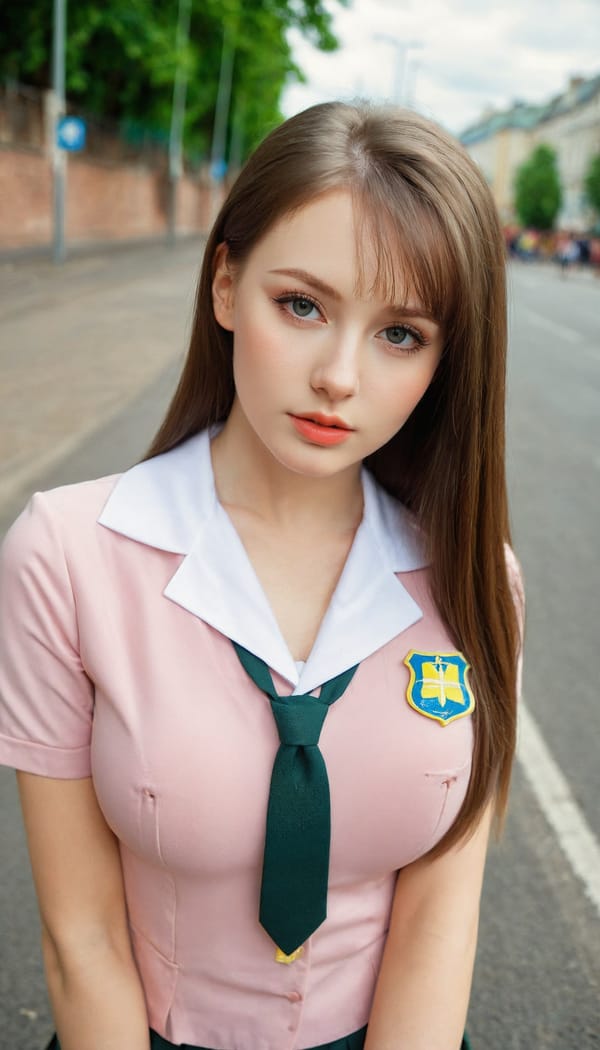 Tags: 21872187, SDXL
{"3": {"inputs": {"seed": 226081994372816, "steps": 32, "cfg": 6.73, "sampler_name": "dpmpp_2m", "scheduler": "karras", "denoise": 1.0, "model": ["27", 0], "positive": ["6", 0], "negative": ["7", 0], "latent_image": ["5", 0]}, "class_type": "KSampler"}, "4": {"inputs": {"ckpt_name": "leosamsHelloworldSDXL_helloworldSDXL32DPO.safetensors"}, "class_type": "CheckpointLoaderSimple"}, "5": {"inputs": {"width": 768, "height": 1344, "batch_size": 1}, "class_type": "EmptyLatentImage"}, "6": {"inputs": {"text": "27 year old girl, (ukrainian:0.97), (irish:0.96), (sexy lips:1.03), (eyelashes:1.09), (seductive pose:1.03), (beautiful eyes:1.03), (pale skin:1.02), (slim:1.10), (double eyelids:1.14), (idol:1.13), (temptress:1.12), (detailed face:1.00), (cute:1.12), (blush:1.04), (in a seductive pose:1.07), (large perky breasts:1.05), (cleavage:0.95), (thigh gap:1.11), (school uniform:1.12), choker, busy street, (film:1.06), (candid cinema:1.09), (detailed skin:1.09), (textured skin:1.09), (natural looking skin:1.06), (soft lighting:1.00), (portra:1.03), (skin fuzz:1.08), (RAW:1.01)", "clip": ["27", 1]}, "class_type": "CLIPTextEncode"}, "7": {"inputs": {"text": "(distorted:1.09), (low resolution:1.14), (worst quality:1.13), (watermark:1.06), (open mouth:1.05), (twisted:1.05), (bad hands:1.07)", "clip": ["27", 1]}, "class_type": "CLIPTextEncode"}, "8": {"inputs": {"samples": ["3", 0], "vae": ["4", 2]}, "class_type": "VAEDecode"}, "25": {"inputs": {"lora_name": "nudify_xl.safetensors", "strength_model": 0.22, "strength_clip": 0.05, "model": ["4", 0], "clip": ["4", 1]}, "class_type": "LoraLoader"}, "26": {"inputs": {"lora_name": "shirtlift_SDXL_v2.safetensors", "strength_model": 0.02, "strength_clip": 0.09, "model": ["25", 0], "clip": ["25", 1]}, "class_type": "LoraLoader"}, "27": {"inputs": {"lora_name": "PerfectEyesXL.safetensors", "strength_model": 0.03, "strength_clip": 0.18, "model": ["26", 0], "clip": ["26", 1]}, "class_type": "LoraLoader"}, "30": {"inputs": {"model_name": "4x_NMKD-Superscale-SP_178000_G.pth"}, "class_type": "UpscaleModelLoader"}, "31": {"inputs": {"upscale_model": ["30", 0], "image": ["8", 0]}, "class_type": "ImageUpscaleWithModel"}, "32": {"inputs": {"upscale_method": "lanczos", "scale_by": 0.5, "image": ["31", 0]}, "class_type": "ImageScaleBy"}, "33": {"inputs": {"pixels": ["32", 0], "vae": ["4", 2]}, "class_type": "VAEEncode"}, "34": {"inputs": {"seed": 226081994372816, "steps": 32, "cfg": 6.73, "sampler_name": "dpmpp_2m", "scheduler": "karras", "denoise": 0.3, "model": ["27", 0], "positive": ["6", 0], "negative": ["7", 0], "latent_image": ["33", 0]}, "class_type": "KSampler"}, "36": {"inputs": {"samples": ["34", 0], "vae": ["4", 2]}, "class_type": "VAEDecode"}, "39": {"inputs": {"filename_prefix": "comfyapi-1708008446787", "images": ["36", 0]}, "class_type": "SaveImage"}}