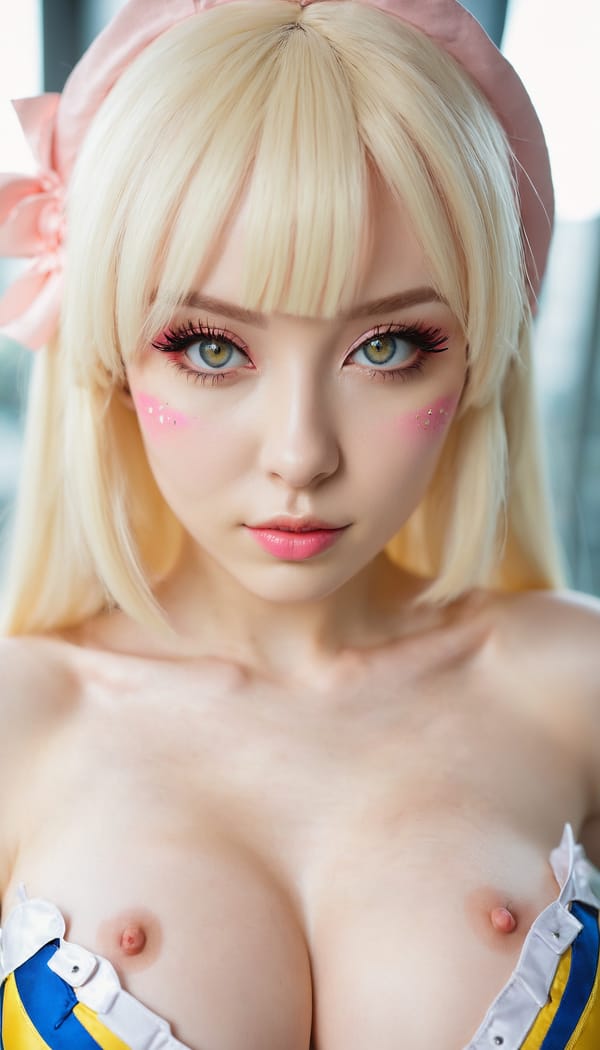 Tags: 21872187, SDXL
{"3": {"inputs": {"seed": 376294812358249, "steps": 32, "cfg": 7.99, "sampler_name": "dpmpp_2m", "scheduler": "karras", "denoise": 1.0, "model": ["27", 0], "positive": ["6", 0], "negative": ["7", 0], "latent_image": ["5", 0]}, "class_type": "KSampler"}, "4": {"inputs": {"ckpt_name": "juggernautxl.safetensors"}, "class_type": "CheckpointLoaderSimple"}, "5": {"inputs": {"width": 768, "height": 1344, "batch_size": 1}, "class_type": "EmptyLatentImage"}, "6": {"inputs": {"text": "26 year old girl, (ukrainian:1.07), (seductive pose:1.14), (sexy lips:1.09), (beautiful eyes:1.07), (detailed face:0.95), (temptress:1.14), (double eyelids:1.12), (cute:1.13), (pale skin:1.10), (blush:1.14), (eyelashes:0.95), (seductive facial expression:1.13), (slim:1.11), (in a seductive pose:0.99), (large perky breasts:1.07), (cleavage:1.09), (thigh gap:0.96), (in a cosplay:1.12) at comiket posing for camera, (portra:1.03), (textured skin:1.05), (skin fuzz:1.00), (soft lighting:1.00), (film:1.07), (RAW:1.03), (candid cinema:1.07), (natural looking skin:1.09), (detailed skin:1.07)", "clip": ["27", 1]}, "class_type": "CLIPTextEncode"}, "7": {"inputs": {"text": "(twisted:1.07), (worst quality:1.10), (distorted:1.14), (watermark:1.07), (open mouth:1.14), (low resolution:1.12), (bad hands:1.11)", "clip": ["27", 1]}, "class_type": "CLIPTextEncode"}, "8": {"inputs": {"samples": ["3", 0], "vae": ["4", 2]}, "class_type": "VAEDecode"}, "25": {"inputs": {"lora_name": "nudify_xl.safetensors", "strength_model": 0.15, "strength_clip": 0.14, "model": ["4", 0], "clip": ["4", 1]}, "class_type": "LoraLoader"}, "26": {"inputs": {"lora_name": "shirtlift_SDXL_v2.safetensors", "strength_model": 0.11, "strength_clip": 0.13, "model": ["25", 0], "clip": ["25", 1]}, "class_type": "LoraLoader"}, "27": {"inputs": {"lora_name": "PerfectEyesXL.safetensors", "strength_model": 0.04, "strength_clip": 0.1, "model": ["26", 0], "clip": ["26", 1]}, "class_type": "LoraLoader"}, "30": {"inputs": {"model_name": "4x_NMKD-Superscale-SP_178000_G.pth"}, "class_type": "UpscaleModelLoader"}, "31": {"inputs": {"upscale_model": ["30", 0], "image": ["8", 0]}, "class_type": "ImageUpscaleWithModel"}, "32": {"inputs": {"upscale_method": "lanczos", "scale_by": 0.5, "image": ["31", 0]}, "class_type": "ImageScaleBy"}, "33": {"inputs": {"pixels": ["32", 0], "vae": ["4", 2]}, "class_type": "VAEEncode"}, "34": {"inputs": {"seed": 376294812358249, "steps": 32, "cfg": 7.99, "sampler_name": "dpmpp_2m", "scheduler": "karras", "denoise": 0.3, "model": ["27", 0], "positive": ["6", 0], "negative": ["7", 0], "latent_image": ["33", 0]}, "class_type": "KSampler"}, "36": {"inputs": {"samples": ["34", 0], "vae": ["4", 2]}, "class_type": "VAEDecode"}, "39": {"inputs": {"filename_prefix": "comfyapi-1732940605858", "images": ["36", 0]}, "class_type": "SaveImage"}}